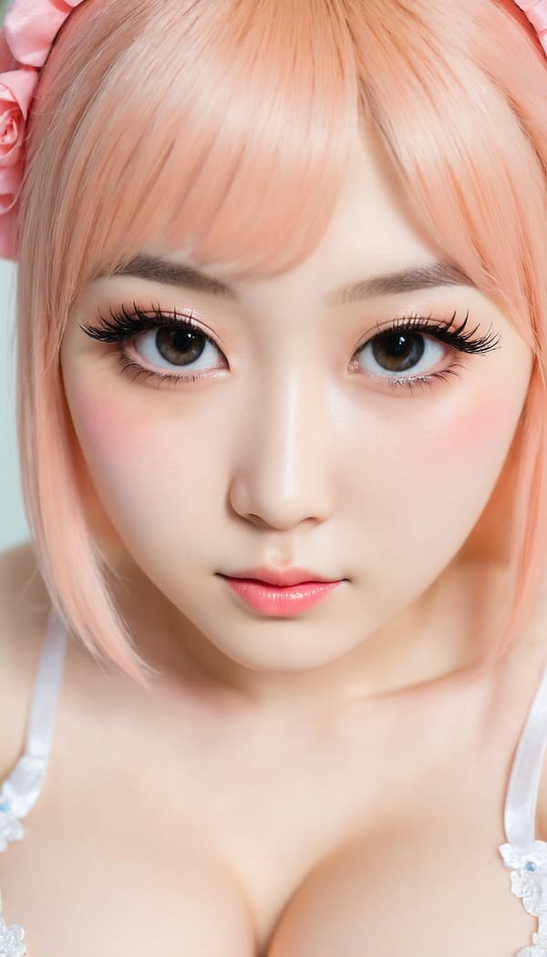 Tags: 21872187, SDXL
{"3": {"inputs": {"seed": 643323070867572, "steps": 32, "cfg": 5.79, "sampler_name": "dpmpp_2m", "scheduler": "karras", "denoise": 1.0, "model": ["27", 0], "positive": ["6", 0], "negative": ["7", 0], "latent_image": ["5", 0]}, "class_type": "KSampler"}, "4": {"inputs": {"ckpt_name": "juggernautXL_v8Rundiffusion.safetensors"}, "class_type": "CheckpointLoaderSimple"}, "5": {"inputs": {"width": 768, "height": 1344, "batch_size": 1}, "class_type": "EmptyLatentImage"}, "6": {"inputs": {"text": "20 year old girl, (chinese:1.03), (japanese:0.99), (irish:0.99), (sexy lips:0.95), (idol:1.01), (double eyelids:1.07), (eyelashes:1.04), (detailed face:0.95), (seductive pose:1.12), (cute:1.08), (temptress:1.02), (seductive facial expression:1.09), (pale skin:1.14), (blush:1.06), (slim:1.05), (in a seductive pose:1.07), (large perky breasts:0.96), (cleavage:0.97), (thigh gap:1.11), (in a cosplay:0.98) at comiket posing for camera, (soft lighting:1.08), (detailed skin:1.09), (natural looking skin:1.05), (RAW:1.05), (candid cinema:1.04), (textured skin:1.09), (film:1.01), (portra:1.06), (skin fuzz:1.02)", "clip": ["27", 1]}, "class_type": "CLIPTextEncode"}, "7": {"inputs": {"text": "(distorted:1.12), (watermark:1.06), (worst quality:1.07), (twisted:1.12), (bad hands:1.08), (open mouth:1.06), (low resolution:1.06)", "clip": ["27", 1]}, "class_type": "CLIPTextEncode"}, "8": {"inputs": {"samples": ["3", 0], "vae": ["4", 2]}, "class_type": "VAEDecode"}, "25": {"inputs": {"lora_name": "nudify_xl.safetensors", "strength_model": 0.16, "strength_clip": 0.34, "model": ["4", 0], "clip": ["4", 1]}, "class_type": "LoraLoader"}, "26": {"inputs": {"lora_name": "shirtlift_SDXL_v2.safetensors", "strength_model": 0.0, "strength_clip": 0.18, "model": ["25", 0], "clip": ["25", 1]}, "class_type": "LoraLoader"}, "27": {"inputs": {"lora_name": "PerfectEyesXL.safetensors", "strength_model": 0.17, "strength_clip": 0.01, "model": ["26", 0], "clip": ["26", 1]}, "class_type": "LoraLoader"}, "30": {"inputs": {"model_name": "4x_NMKD-Superscale-SP_178000_G.pth"}, "class_type": "UpscaleModelLoader"}, "31": {"inputs": {"upscale_model": ["30", 0], "image": ["8", 0]}, "class_type": "ImageUpscaleWithModel"}, "32": {"inputs": {"upscale_method": "lanczos", "scale_by": 0.5, "image": ["31", 0]}, "class_type": "ImageScaleBy"}, "33": {"inputs": {"pixels": ["32", 0], "vae": ["4", 2]}, "class_type": "VAEEncode"}, "34": {"inputs": {"seed": 643323070867572, "steps": 32, "cfg": 5.79, "sampler_name": "dpmpp_2m", "scheduler": "karras", "denoise": 0.3, "model": ["27", 0], "positive": ["6", 0], "negative": ["7", 0], "latent_image": ["33", 0]}, "class_type": "KSampler"}, "36": {"inputs": {"samples": ["34", 0], "vae": ["4", 2]}, "class_type": "VAEDecode"}, "39": {"inputs": {"filename_prefix": "comfyapi-1708201570913", "images": ["36", 0]}, "class_type": "SaveImage"}}