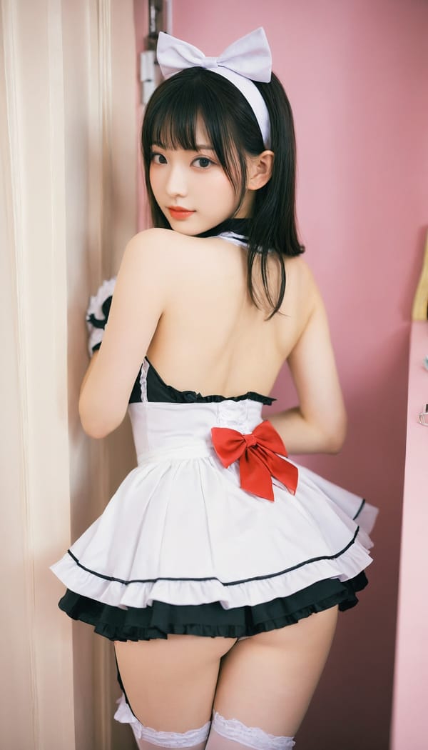 Tags: 21872187, SDXL
{"3": {"inputs": {"seed": 304539616748334, "steps": 32, "cfg": 5.28, "sampler_name": "dpmpp_2m", "scheduler": "karras", "denoise": 1.0, "model": ["27", 0], "positive": ["6", 0], "negative": ["7", 0], "latent_image": ["5", 0]}, "class_type": "KSampler"}, "4": {"inputs": {"ckpt_name": "helloworldxl.safetensors"}, "class_type": "CheckpointLoaderSimple"}, "5": {"inputs": {"width": 768, "height": 1344, "batch_size": 1}, "class_type": "EmptyLatentImage"}, "6": {"inputs": {"text": "22 year old girl, (chinese:1.14), (taiwanese:1.11), (russian:0.97), (cute:1.10), (beautiful eyes:1.01), (seductive pose:1.00), (idol:1.12), (sexy lips:0.96), (seductive facial expression:1.09), (detailed face:1.06), (double eyelids:1.06), (eyelashes:0.97), (pale skin:0.96), (temptress:1.01), (slim:1.09), (perky ass:1.00), (exposed ass:0.99), (looking back:1.02), (sexy ass:1.14), (thigh gap:1.10), in a (skimpy maid costume:0.98) working at a maid cafe, choker, bowtie, headband, pleated skirt, (candid cinema:1.05), (portra:1.01), (textured skin:1.07), (RAW:1.01), (film:1.05), (skin fuzz:1.09), (soft lighting:1.04), (detailed skin:1.07), (natural looking skin:1.06)", "clip": ["27", 1]}, "class_type": "CLIPTextEncode"}, "7": {"inputs": {"text": "(open mouth:1.07), (bad hands:1.11), (watermark:1.12), (worst quality:1.09), (low resolution:1.11), (twisted:1.08), (distorted:1.14)", "clip": ["27", 1]}, "class_type": "CLIPTextEncode"}, "8": {"inputs": {"samples": ["3", 0], "vae": ["4", 2]}, "class_type": "VAEDecode"}, "25": {"inputs": {"lora_name": "nudify_xl.safetensors", "strength_model": 0.07, "strength_clip": 0.34, "model": ["4", 0], "clip": ["4", 1]}, "class_type": "LoraLoader"}, "26": {"inputs": {"lora_name": "shirtlift_SDXL_v2.safetensors", "strength_model": 0.0, "strength_clip": 0.08, "model": ["25", 0], "clip": ["25", 1]}, "class_type": "LoraLoader"}, "27": {"inputs": {"lora_name": "PerfectEyesXL.safetensors", "strength_model": 0.02, "strength_clip": 0.14, "model": ["26", 0], "clip": ["26", 1]}, "class_type": "LoraLoader"}, "30": {"inputs": {"model_name": "4x_NMKD-Superscale-SP_178000_G.pth"}, "class_type": "UpscaleModelLoader"}, "31": {"inputs": {"upscale_model": ["30", 0], "image": ["8", 0]}, "class_type": "ImageUpscaleWithModel"}, "32": {"inputs": {"upscale_method": "lanczos", "scale_by": 0.5, "image": ["31", 0]}, "class_type": "ImageScaleBy"}, "33": {"inputs": {"pixels": ["32", 0], "vae": ["4", 2]}, "class_type": "VAEEncode"}, "34": {"inputs": {"seed": 304539616748334, "steps": 32, "cfg": 5.28, "sampler_name": "dpmpp_2m", "scheduler": "karras", "denoise": 0.3, "model": ["27", 0], "positive": ["6", 0], "negative": ["7", 0], "latent_image": ["33", 0]}, "class_type": "KSampler"}, "36": {"inputs": {"samples": ["34", 0], "vae": ["4", 2]}, "class_type": "VAEDecode"}, "39": {"inputs": {"filename_prefix": "comfyapi-1724240119749", "images": ["36", 0]}, "class_type": "SaveImage"}}