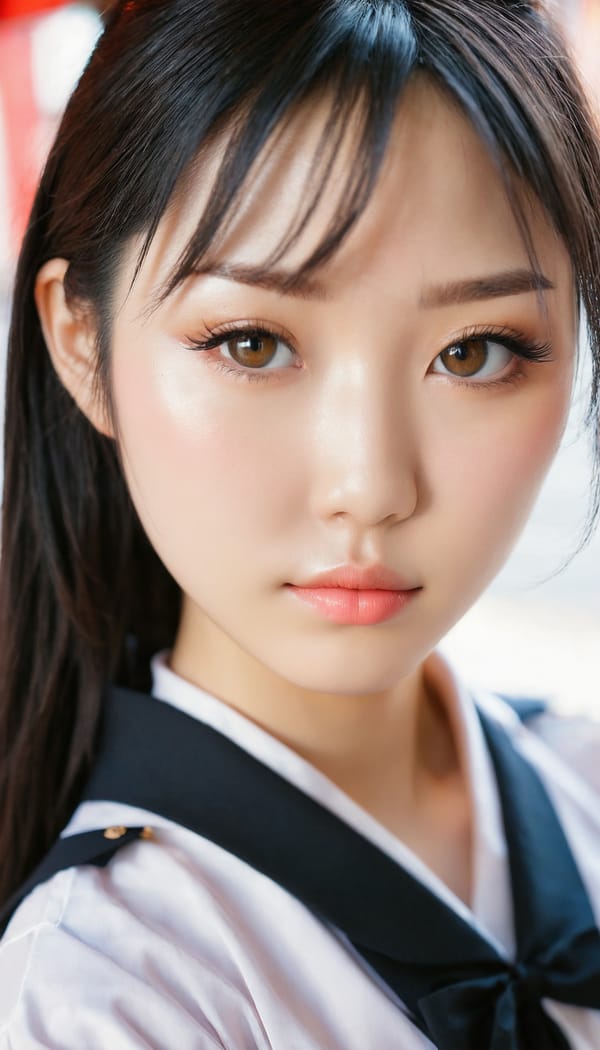 Tags: 21872187, SDXL
{"3": {"inputs": {"seed": 236884808501806, "steps": 64, "cfg": 6.8, "sampler_name": "dpmpp_2m", "scheduler": "karras", "denoise": 1.0, "model": ["27", 0], "positive": ["6", 0], "negative": ["7", 0], "latent_image": ["5", 0]}, "class_type": "KSampler"}, "4": {"inputs": {"ckpt_name": "juggernautxl.safetensors"}, "class_type": "CheckpointLoaderSimple"}, "5": {"inputs": {"width": 768, "height": 1344, "batch_size": 1}, "class_type": "EmptyLatentImage"}, "6": {"inputs": {"text": "24 year old girl, (japanese:1.09), (sexy lips:1.01), (detailed face:1.04), (seductive facial expression:1.07), (pale skin:1.05), (cute:1.03), (beautiful eyes:1.07), (temptress:0.96), (idol:1.01), (blush:1.14), (seductive pose:1.04), (slim:1.09), (double eyelids:1.09), (eyelashes:1.14), (on all fours:0.95), (spreading ass cheeks:1.09), (from behind:1.03), (backboob:1.01), (school uniform:1.12), choker, busy street, (candid cinema:1.05), (natural looking skin:1.00), (soft lighting:1.06), (detailed skin:1.08), (film:1.08), (skin fuzz:1.02), (RAW:1.03), (portra:1.02), (textured skin:1.02)", "clip": ["27", 1]}, "class_type": "CLIPTextEncode"}, "7": {"inputs": {"text": "(open mouth:1.08), (watermark:1.09), (bad hands:1.06), (worst quality:1.11), (distorted:1.10), (twisted:1.11), (low resolution:1.05)", "clip": ["27", 1]}, "class_type": "CLIPTextEncode"}, "8": {"inputs": {"samples": ["3", 0], "vae": ["4", 2]}, "class_type": "VAEDecode"}, "25": {"inputs": {"lora_name": "nudify_xl.safetensors", "strength_model": 0.12, "strength_clip": 0.14, "model": ["4", 0], "clip": ["4", 1]}, "class_type": "LoraLoader"}, "26": {"inputs": {"lora_name": "shirtlift_SDXL_v2.safetensors", "strength_model": 0.08, "strength_clip": 0.09, "model": ["25", 0], "clip": ["25", 1]}, "class_type": "LoraLoader"}, "27": {"inputs": {"lora_name": "PerfectEyesXL.safetensors", "strength_model": 0.16, "strength_clip": 0.19, "model": ["26", 0], "clip": ["26", 1]}, "class_type": "LoraLoader"}, "30": {"inputs": {"model_name": "4x_NMKD-Superscale-SP_178000_G.pth"}, "class_type": "UpscaleModelLoader"}, "31": {"inputs": {"upscale_model": ["30", 0], "image": ["8", 0]}, "class_type": "ImageUpscaleWithModel"}, "32": {"inputs": {"upscale_method": "lanczos", "scale_by": 0.5, "image": ["31", 0]}, "class_type": "ImageScaleBy"}, "33": {"inputs": {"pixels": ["32", 0], "vae": ["4", 2]}, "class_type": "VAEEncode"}, "34": {"inputs": {"seed": 236884808501806, "steps": 64, "cfg": 6.8, "sampler_name": "dpmpp_2m", "scheduler": "karras", "denoise": 0.3, "model": ["27", 0], "positive": ["6", 0], "negative": ["7", 0], "latent_image": ["33", 0]}, "class_type": "KSampler"}, "36": {"inputs": {"samples": ["34", 0], "vae": ["4", 2]}, "class_type": "VAEDecode"}, "39": {"inputs": {"filename_prefix": "comfyapi-1714651919975", "images": ["36", 0]}, "class_type": "SaveImage"}}