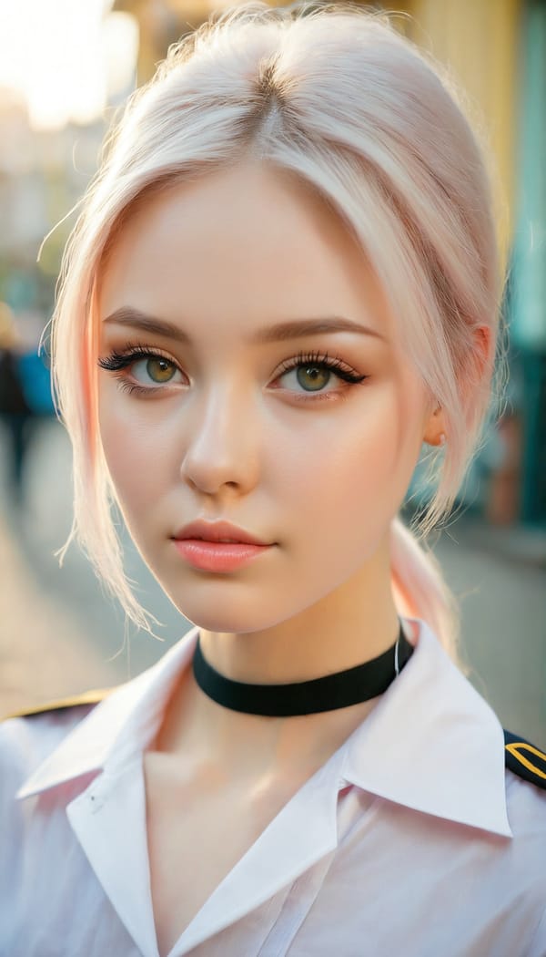 Tags: 21872187, SDXL
{"3": {"inputs": {"seed": 226500970379111, "steps": 32, "cfg": 7.85, "sampler_name": "dpmpp_2m", "scheduler": "karras", "denoise": 1.0, "model": ["27", 0], "positive": ["6", 0], "negative": ["7", 0], "latent_image": ["5", 0]}, "class_type": "KSampler"}, "4": {"inputs": {"ckpt_name": "juggernautxl.safetensors"}, "class_type": "CheckpointLoaderSimple"}, "5": {"inputs": {"width": 768, "height": 1344, "batch_size": 1}, "class_type": "EmptyLatentImage"}, "6": {"inputs": {"text": "25 year old girl, (ukrainian:1.10), (sexy lips:0.98), (double eyelids:1.11), (eyelashes:1.03), (beautiful eyes:0.95), (idol:1.03), (detailed face:0.98), (slim:1.02), (temptress:0.99), (blush:1.01), (pale skin:0.98), (cute:1.08), (seductive facial expression:0.99), (seductive pose:1.13), (in a seductive pose:1.01), (large perky breasts:1.10), (cleavage:1.02), (thigh gap:1.08), (school uniform:1.12), choker, busy street, (textured skin:1.04), (RAW:1.08), (detailed skin:1.02), (soft lighting:1.00), (natural looking skin:1.08), (portra:1.02), (candid cinema:1.00), (skin fuzz:1.03), (film:1.04)", "clip": ["27", 1]}, "class_type": "CLIPTextEncode"}, "7": {"inputs": {"text": "(twisted:1.10), (distorted:1.10), (watermark:1.13), (worst quality:1.09), (open mouth:1.08), (bad hands:1.11), (low resolution:1.10)", "clip": ["27", 1]}, "class_type": "CLIPTextEncode"}, "8": {"inputs": {"samples": ["3", 0], "vae": ["4", 2]}, "class_type": "VAEDecode"}, "25": {"inputs": {"lora_name": "nudify_xl.safetensors", "strength_model": 0.32, "strength_clip": 0.16, "model": ["4", 0], "clip": ["4", 1]}, "class_type": "LoraLoader"}, "26": {"inputs": {"lora_name": "shirtlift_SDXL_v2.safetensors", "strength_model": 0.04, "strength_clip": 0.04, "model": ["25", 0], "clip": ["25", 1]}, "class_type": "LoraLoader"}, "27": {"inputs": {"lora_name": "PerfectEyesXL.safetensors", "strength_model": 0.1, "strength_clip": 0.12, "model": ["26", 0], "clip": ["26", 1]}, "class_type": "LoraLoader"}, "30": {"inputs": {"model_name": "4x_NMKD-Superscale-SP_178000_G.pth"}, "class_type": "UpscaleModelLoader"}, "31": {"inputs": {"upscale_model": ["30", 0], "image": ["8", 0]}, "class_type": "ImageUpscaleWithModel"}, "32": {"inputs": {"upscale_method": "lanczos", "scale_by": 0.5, "image": ["31", 0]}, "class_type": "ImageScaleBy"}, "33": {"inputs": {"pixels": ["32", 0], "vae": ["4", 2]}, "class_type": "VAEEncode"}, "34": {"inputs": {"seed": 226500970379111, "steps": 32, "cfg": 7.85, "sampler_name": "dpmpp_2m", "scheduler": "karras", "denoise": 0.3, "model": ["27", 0], "positive": ["6", 0], "negative": ["7", 0], "latent_image": ["33", 0]}, "class_type": "KSampler"}, "36": {"inputs": {"samples": ["34", 0], "vae": ["4", 2]}, "class_type": "VAEDecode"}, "39": {"inputs": {"filename_prefix": "comfyapi-1734055781535", "images": ["36", 0]}, "class_type": "SaveImage"}}