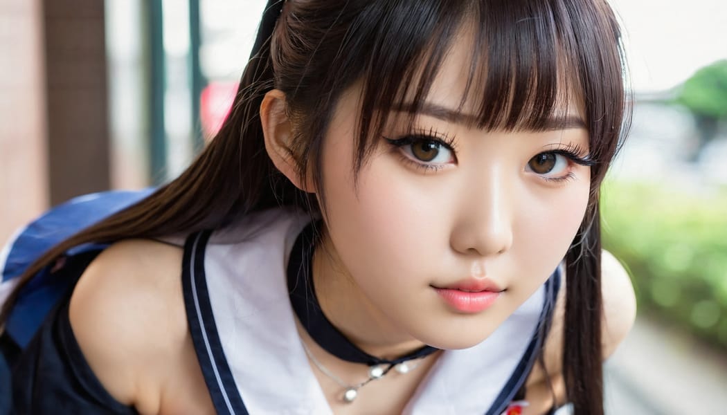 Tags: 21872187, SDXL
{"3": {"inputs": {"seed": 699033666740332, "steps": 32, "cfg": 7.61, "sampler_name": "dpmpp_2m", "scheduler": "karras", "denoise": 1.0, "model": ["27", 0], "positive": ["6", 0], "negative": ["7", 0], "latent_image": ["5", 0]}, "class_type": "KSampler"}, "4": {"inputs": {"ckpt_name": "juggernautxl.safetensors"}, "class_type": "CheckpointLoaderSimple"}, "5": {"inputs": {"width": 1344, "height": 768, "batch_size": 1}, "class_type": "EmptyLatentImage"}, "6": {"inputs": {"text": "22 year old girl, (japanese:0.97), (idol:1.14), (sexy lips:1.02), (beautiful eyes:1.11), (seductive facial expression:1.09), (eyelashes:1.14), (slim:0.98), (seductive pose:1.13), (pale skin:1.00), (cute:1.02), (blush:0.99), (double eyelids:0.96), (in a seductive pose:1.13), (large perky breasts:0.96), (cleavage:1.04), (thigh gap:0.98), (school uniform:1.08), choker, busy street, (textured skin:1.01), (soft lighting:1.07), (natural looking skin:1.02), (film:1.02), (skin fuzz:1.07), (candid cinema:1.08), (detailed skin:1.04), (RAW:1.07), (portra:1.01)", "clip": ["27", 1]}, "class_type": "CLIPTextEncode"}, "7": {"inputs": {"text": "(bad hands:1.06), (twisted:1.08), (distorted:1.10), (watermark:1.05), (open mouth:1.13), (worst quality:1.06), (low resolution:1.14)", "clip": ["27", 1]}, "class_type": "CLIPTextEncode"}, "8": {"inputs": {"samples": ["3", 0], "vae": ["4", 2]}, "class_type": "VAEDecode"}, "25": {"inputs": {"lora_name": "nudify_xl.safetensors", "strength_model": 0.29, "strength_clip": 0.2, "model": ["4", 0], "clip": ["4", 1]}, "class_type": "LoraLoader"}, "26": {"inputs": {"lora_name": "shirtlift_SDXL_v2.safetensors", "strength_model": 0.0, "strength_clip": 0.15, "model": ["25", 0], "clip": ["25", 1]}, "class_type": "LoraLoader"}, "27": {"inputs": {"lora_name": "PerfectEyesXL.safetensors", "strength_model": 0.06, "strength_clip": 0.09, "model": ["26", 0], "clip": ["26", 1]}, "class_type": "LoraLoader"}, "30": {"inputs": {"model_name": "4x_NMKD-Superscale-SP_178000_G.pth"}, "class_type": "UpscaleModelLoader"}, "31": {"inputs": {"upscale_model": ["30", 0], "image": ["8", 0]}, "class_type": "ImageUpscaleWithModel"}, "32": {"inputs": {"upscale_method": "lanczos", "scale_by": 0.5, "image": ["31", 0]}, "class_type": "ImageScaleBy"}, "33": {"inputs": {"pixels": ["32", 0], "vae": ["4", 2]}, "class_type": "VAEEncode"}, "34": {"inputs": {"seed": 699033666740332, "steps": 32, "cfg": 7.61, "sampler_name": "dpmpp_2m", "scheduler": "karras", "denoise": 0.3, "model": ["27", 0], "positive": ["6", 0], "negative": ["7", 0], "latent_image": ["33", 0]}, "class_type": "KSampler"}, "36": {"inputs": {"samples": ["34", 0], "vae": ["4", 2]}, "class_type": "VAEDecode"}, "39": {"inputs": {"filename_prefix": "comfyapi-1714042817117", "images": ["36", 0]}, "class_type": "SaveImage"}}