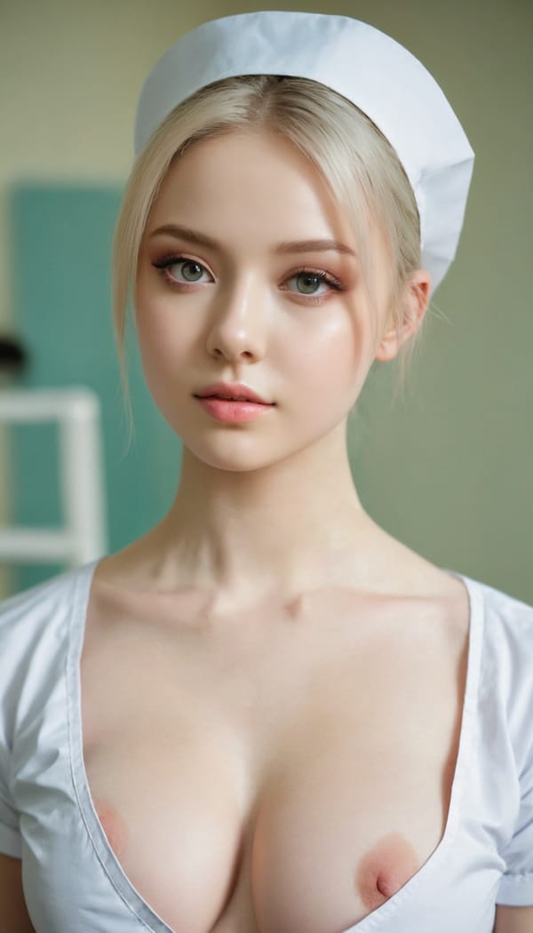 Tags: 21872187, SDXL
{"3": {"inputs": {"seed": 201240238429539, "steps": 32, "cfg": 5.12, "sampler_name": "dpmpp_2m", "scheduler": "karras", "denoise": 1.0, "model": ["27", 0], "positive": ["6", 0], "negative": ["7", 0], "latent_image": ["5", 0]}, "class_type": "KSampler"}, "4": {"inputs": {"ckpt_name": "juggernautxl.safetensors"}, "class_type": "CheckpointLoaderSimple"}, "5": {"inputs": {"width": 768, "height": 1344, "batch_size": 1}, "class_type": "EmptyLatentImage"}, "6": {"inputs": {"text": "18 year old girl, (ukrainian:1.14), (idol:1.02), (blush:1.11), (slim:1.03), (beautiful eyes:1.08), (pale skin:0.95), (sexy lips:0.99), (seductive facial expression:1.02), (double eyelids:0.97), (temptress:1.04), (detailed face:1.10), (eyelashes:0.95), (seductive pose:1.01), (in a seductive pose:1.11), (large perky breasts:0.97), (cleavage:1.08), (thigh gap:0.96), (nurse in uniform:0.99) working in a hospital ward, (detailed skin:1.08), (skin fuzz:1.08), (film:1.04), (RAW:1.02), (soft lighting:1.02), (portra:1.06), (natural looking skin:1.04), (textured skin:1.03), (candid cinema:1.02)", "clip": ["27", 1]}, "class_type": "CLIPTextEncode"}, "7": {"inputs": {"text": "(watermark:1.05), (distorted:1.05), (bad hands:1.05), (open mouth:1.09), (worst quality:1.10), (low resolution:1.14), (twisted:1.12)", "clip": ["27", 1]}, "class_type": "CLIPTextEncode"}, "8": {"inputs": {"samples": ["3", 0], "vae": ["4", 2]}, "class_type": "VAEDecode"}, "25": {"inputs": {"lora_name": "nudify_xl.safetensors", "strength_model": 0.03, "strength_clip": 0.34, "model": ["4", 0], "clip": ["4", 1]}, "class_type": "LoraLoader"}, "26": {"inputs": {"lora_name": "shirtlift_SDXL_v2.safetensors", "strength_model": 0.17, "strength_clip": 0.15, "model": ["25", 0], "clip": ["25", 1]}, "class_type": "LoraLoader"}, "27": {"inputs": {"lora_name": "PerfectEyesXL.safetensors", "strength_model": 0.01, "strength_clip": 0.16, "model": ["26", 0], "clip": ["26", 1]}, "class_type": "LoraLoader"}, "30": {"inputs": {"model_name": "4x_NMKD-Superscale-SP_178000_G.pth"}, "class_type": "UpscaleModelLoader"}, "31": {"inputs": {"upscale_model": ["30", 0], "image": ["8", 0]}, "class_type": "ImageUpscaleWithModel"}, "32": {"inputs": {"upscale_method": "lanczos", "scale_by": 0.5, "image": ["31", 0]}, "class_type": "ImageScaleBy"}, "33": {"inputs": {"pixels": ["32", 0], "vae": ["4", 2]}, "class_type": "VAEEncode"}, "34": {"inputs": {"seed": 201240238429539, "steps": 32, "cfg": 5.12, "sampler_name": "dpmpp_2m", "scheduler": "karras", "denoise": 0.3, "model": ["27", 0], "positive": ["6", 0], "negative": ["7", 0], "latent_image": ["33", 0]}, "class_type": "KSampler"}, "36": {"inputs": {"samples": ["34", 0], "vae": ["4", 2]}, "class_type": "VAEDecode"}, "39": {"inputs": {"filename_prefix": "comfyapi-1731734186506", "images": ["36", 0]}, "class_type": "SaveImage"}}