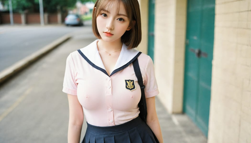 Tags: 21872187, SDXL
{"3": {"inputs": {"seed": 242415869848234, "steps": 32, "cfg": 6.87, "sampler_name": "dpmpp_2m", "scheduler": "karras", "denoise": 1.0, "model": ["27", 0], "positive": ["6", 0], "negative": ["7", 0], "latent_image": ["5", 0]}, "class_type": "KSampler"}, "4": {"inputs": {"ckpt_name": "leosamsHelloworldSDXL_helloworldSDXL32DPO.safetensors"}, "class_type": "CheckpointLoaderSimple"}, "5": {"inputs": {"width": 1344, "height": 768, "batch_size": 1}, "class_type": "EmptyLatentImage"}, "6": {"inputs": {"text": "22 year old girl, (eyelashes:1.01), (seductive facial expression:1.04), (seductive pose:0.97), (idol:1.14), (double eyelids:0.98), (detailed face:1.03), (temptress:1.03), (blush:1.10), (pale skin:1.13), (slim:1.14), (sexy lips:0.99), (cute:0.98), (beautiful eyes:1.09), (in a seductive pose:0.95), (large perky breasts:1.13), (cleavage:1.02), (thigh gap:1.14), (school uniform:1.11), choker, busy street, (film:1.09), (portra:1.08), (soft lighting:1.08), (textured skin:1.07), (natural looking skin:1.01), (candid cinema:1.06), (skin fuzz:1.02), (detailed skin:1.05), (RAW:1.00)", "clip": ["27", 1]}, "class_type": "CLIPTextEncode"}, "7": {"inputs": {"text": "(distorted:1.06), (watermark:1.14), (bad hands:1.09), (low resolution:1.07), (worst quality:1.08), (open mouth:1.05), (twisted:1.05)", "clip": ["27", 1]}, "class_type": "CLIPTextEncode"}, "8": {"inputs": {"samples": ["3", 0], "vae": ["4", 2]}, "class_type": "VAEDecode"}, "25": {"inputs": {"lora_name": "nudify_xl.safetensors", "strength_model": 0.33, "strength_clip": 0.17, "model": ["4", 0], "clip": ["4", 1]}, "class_type": "LoraLoader"}, "26": {"inputs": {"lora_name": "shirtlift_SDXL_v2.safetensors", "strength_model": 0.07, "strength_clip": 0.06, "model": ["25", 0], "clip": ["25", 1]}, "class_type": "LoraLoader"}, "27": {"inputs": {"lora_name": "PerfectEyesXL.safetensors", "strength_model": 0.0, "strength_clip": 0.12, "model": ["26", 0], "clip": ["26", 1]}, "class_type": "LoraLoader"}, "30": {"inputs": {"model_name": "4x_NMKD-Superscale-SP_178000_G.pth"}, "class_type": "UpscaleModelLoader"}, "31": {"inputs": {"upscale_model": ["30", 0], "image": ["8", 0]}, "class_type": "ImageUpscaleWithModel"}, "32": {"inputs": {"upscale_method": "lanczos", "scale_by": 0.5, "image": ["31", 0]}, "class_type": "ImageScaleBy"}, "33": {"inputs": {"pixels": ["32", 0], "vae": ["4", 2]}, "class_type": "VAEEncode"}, "34": {"inputs": {"seed": 242415869848234, "steps": 32, "cfg": 6.87, "sampler_name": "dpmpp_2m", "scheduler": "karras", "denoise": 0.3, "model": ["27", 0], "positive": ["6", 0], "negative": ["7", 0], "latent_image": ["33", 0]}, "class_type": "KSampler"}, "36": {"inputs": {"samples": ["34", 0], "vae": ["4", 2]}, "class_type": "VAEDecode"}, "39": {"inputs": {"filename_prefix": "comfyapi-1708274286204", "images": ["36", 0]}, "class_type": "SaveImage"}}