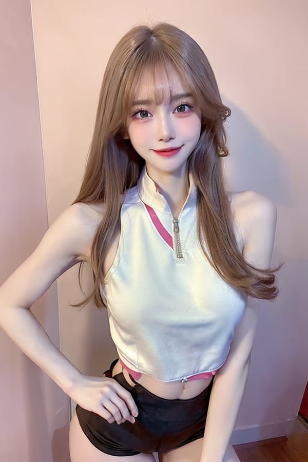 Tags: 21872187
<lora:mix4:0.52>, <lora:koreanDollLikeness:0.60>, <lora:YaeMiko_Test:0.52>, (gym outfit:1.14), gym, <lora:skirtlift-v4:0.99 <lora:Addams:0.31>, extremely detailed eyes, extremely detailed face, cute, (photorealistic:1.06), sexy lips, seductive smile, eyelashes, pale skin, full body portrait, textured skin, 4K, RAW, sharp, hyper realistic, tall, (long slim legs:1.02), (thigh gap:1.15), delicate and beautiful girl, solo, (dramatic:1.10)
Negative prompt: black and white, fat, disfigured, (worst quality:2.00)
Steps: 64, Sampler: DPM++ 2M Karras, CFG scale: 7.49, Seed: 3393049219, Size: 512x768, Model hash: fc2511737a, Model: chilloutmix_NiPrunedFp32Fix, Seed resize from: -1x-1, Denoising strength: 0.3, Version: v1.2.1, Hires upscale: 2.0, Hires steps: 16, Hires upscaler: ESRGAN_4x