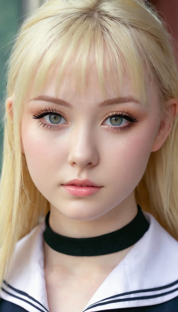 Tags: 21872187, SDXL
{"3": {"inputs": {"seed": 304664711024807, "steps": 32, "cfg": 6.0, "sampler_name": "dpmpp_2m", "scheduler": "karras", "denoise": 1.0, "model": ["27", 0], "positive": ["6", 0], "negative": ["7", 0], "latent_image": ["5", 0]}, "class_type": "KSampler"}, "4": {"inputs": {"ckpt_name": "juggernautxl.safetensors"}, "class_type": "CheckpointLoaderSimple"}, "5": {"inputs": {"width": 768, "height": 1344, "batch_size": 1}, "class_type": "EmptyLatentImage"}, "6": {"inputs": {"text": "22 year old girl, (blush:1.05), (idol:1.05), (eyelashes:0.99), (beautiful eyes:1.13), (seductive facial expression:1.07), (pale skin:1.04), (detailed face:0.97), (seductive pose:0.98), (sexy lips:1.06), (slim:1.07), (temptress:1.06), (double eyelids:1.12), (cute:0.95), (in a seductive pose:1.05), (large perky breasts:0.95), (cleavage:1.02), (thigh gap:1.00), (school uniform:1.12), choker, busy street, (film:1.03), (candid cinema:1.02), (soft lighting:1.00), (portra:1.03), (RAW:1.01), (skin fuzz:1.09), (textured skin:1.03), (natural looking skin:1.01), (detailed skin:1.09)", "clip": ["27", 1]}, "class_type": "CLIPTextEncode"}, "7": {"inputs": {"text": "(low resolution:1.13), (bad hands:1.14), (twisted:1.14), (distorted:1.07), (open mouth:1.07), (worst quality:1.13), (watermark:1.05)", "clip": ["27", 1]}, "class_type": "CLIPTextEncode"}, "8": {"inputs": {"samples": ["3", 0], "vae": ["4", 2]}, "class_type": "VAEDecode"}, "25": {"inputs": {"lora_name": "nudify_xl.safetensors", "strength_model": 0.37, "strength_clip": 0.12, "model": ["4", 0], "clip": ["4", 1]}, "class_type": "LoraLoader"}, "26": {"inputs": {"lora_name": "shirtlift_SDXL_v2.safetensors", "strength_model": 0.08, "strength_clip": 0.18, "model": ["25", 0], "clip": ["25", 1]}, "class_type": "LoraLoader"}, "27": {"inputs": {"lora_name": "PerfectEyesXL.safetensors", "strength_model": 0.01, "strength_clip": 0.15, "model": ["26", 0], "clip": ["26", 1]}, "class_type": "LoraLoader"}, "30": {"inputs": {"model_name": "4x_NMKD-Superscale-SP_178000_G.pth"}, "class_type": "UpscaleModelLoader"}, "31": {"inputs": {"upscale_model": ["30", 0], "image": ["8", 0]}, "class_type": "ImageUpscaleWithModel"}, "32": {"inputs": {"upscale_method": "lanczos", "scale_by": 0.5, "image": ["31", 0]}, "class_type": "ImageScaleBy"}, "33": {"inputs": {"pixels": ["32", 0], "vae": ["4", 2]}, "class_type": "VAEEncode"}, "34": {"inputs": {"seed": 304664711024807, "steps": 32, "cfg": 6.0, "sampler_name": "dpmpp_2m", "scheduler": "karras", "denoise": 0.3, "model": ["27", 0], "positive": ["6", 0], "negative": ["7", 0], "latent_image": ["33", 0]}, "class_type": "KSampler"}, "36": {"inputs": {"samples": ["34", 0], "vae": ["4", 2]}, "class_type": "VAEDecode"}, "39": {"inputs": {"filename_prefix": "comfyapi-1713190980619", "images": ["36", 0]}, "class_type": "SaveImage"}}