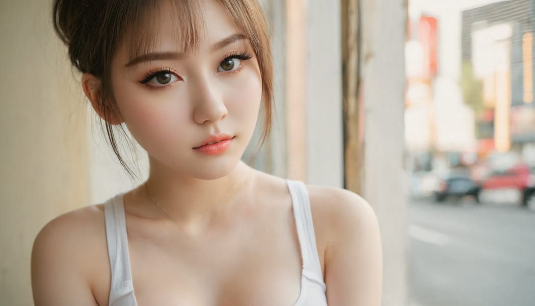 Tags: 21872187, SDXL
{"3": {"inputs": {"seed": 710885616948910, "steps": 32, "cfg": 5.02, "sampler_name": "dpmpp_2m", "scheduler": "karras", "denoise": 1.0, "model": ["27", 0], "positive": ["6", 0], "negative": ["7", 0], "latent_image": ["5", 0]}, "class_type": "KSampler"}, "4": {"inputs": {"ckpt_name": "juggernautxl.safetensors"}, "class_type": "CheckpointLoaderSimple"}, "5": {"inputs": {"width": 1344, "height": 768, "batch_size": 1}, "class_type": "EmptyLatentImage"}, "6": {"inputs": {"text": "21 year old girl, (ukrainian:0.99), (taiwanese:0.95), (eyelashes:1.13), (seductive facial expression:1.10), (sexy lips:1.06), (beautiful eyes:0.95), (pale skin:1.13), (cute:1.10), (temptress:1.13), (blush:0.96), (detailed face:1.07), (double eyelids:1.13), (idol:1.00), (seductive pose:0.97), (slim:1.07), (in a seductive pose:0.99), (large perky breasts:1.10), (cleavage:1.03), (thigh gap:0.98), (white tanktop:1.05), busy street, (textured skin:1.09), (skin fuzz:1.09), (candid cinema:1.04), (RAW:1.07), (soft lighting:1.03), (portra:1.06), (natural looking skin:1.00), (film:1.07)", "clip": ["27", 1]}, "class_type": "CLIPTextEncode"}, "7": {"inputs": {"text": "(twisted:1.13), (low resolution:1.11), (bad hands:1.06), (open mouth:1.07), (watermark:1.12), (distorted:1.11), (worst quality:1.10)", "clip": ["27", 1]}, "class_type": "CLIPTextEncode"}, "8": {"inputs": {"samples": ["3", 0], "vae": ["4", 2]}, "class_type": "VAEDecode"}, "25": {"inputs": {"lora_name": "nudify_xl.safetensors", "strength_model": 0.01, "strength_clip": 0.06, "model": ["4", 0], "clip": ["4", 1]}, "class_type": "LoraLoader"}, "26": {"inputs": {"lora_name": "shirtlift_SDXL_v2.safetensors", "strength_model": 0.08, "strength_clip": 0.12, "model": ["25", 0], "clip": ["25", 1]}, "class_type": "LoraLoader"}, "27": {"inputs": {"lora_name": "PerfectEyesXL.safetensors", "strength_model": 0.19, "strength_clip": 0.15, "model": ["26", 0], "clip": ["26", 1]}, "class_type": "LoraLoader"}, "30": {"inputs": {"model_name": "4x_NMKD-Superscale-SP_178000_G.pth"}, "class_type": "UpscaleModelLoader"}, "31": {"inputs": {"upscale_model": ["30", 0], "image": ["8", 0]}, "class_type": "ImageUpscaleWithModel"}, "32": {"inputs": {"upscale_method": "lanczos", "scale_by": 0.5, "image": ["31", 0]}, "class_type": "ImageScaleBy"}, "33": {"inputs": {"pixels": ["32", 0], "vae": ["4", 2]}, "class_type": "VAEEncode"}, "34": {"inputs": {"seed": 710885616948910, "steps": 32, "cfg": 5.02, "sampler_name": "dpmpp_2m", "scheduler": "karras", "denoise": 0.3, "model": ["27", 0], "positive": ["6", 0], "negative": ["7", 0], "latent_image": ["33", 0]}, "class_type": "KSampler"}, "36": {"inputs": {"samples": ["34", 0], "vae": ["4", 2]}, "class_type": "VAEDecode"}, "39": {"inputs": {"filename_prefix": "comfyapi-1735239860559", "images": ["36", 0]}, "class_type": "SaveImage"}}