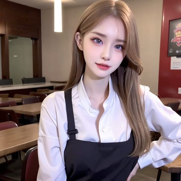 Tags: 21872187
<lora:mix4:0.69>, <lora:koreanDollLikeness:0.36>, <lora:YaeMiko_Test:0.45>, (waitress wearing uniform:0.93), restaurant, (seductive pose:0.98), extremely detailed eyes, cute, (photorealistic:1.12), double eyelids, eyelashes, pale skin, textured skin, 4K, RAW, hyper realistic, (thigh gap:0.96), delicate and beautiful girl, 1girl, (stunningly attractive:1.05)
Negative prompt: paintings, black and white, fat, disfigured, (worst quality:2.05)
Steps: 64, Sampler: DPM++ 2M Karras, CFG scale: 5.59, Seed: 773350199, Size: 512x512, Model hash: fc2511737a, Model: chilloutmix_NiPrunedFp32Fix, Seed resize from: -1x-1, Denoising strength: 0.45, Version: v1.2.1, Hires upscale: 2.0, Hires steps: 48, Hires upscaler: ESRGAN_4x
