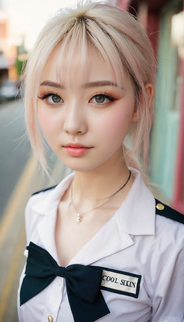 Tags: 21872187, SDXL
{"3": {"inputs": {"seed": 400609348149574, "steps": 64, "cfg": 7.22, "sampler_name": "dpmpp_2m", "scheduler": "karras", "denoise": 1.0, "model": ["27", 0], "positive": ["6", 0], "negative": ["7", 0], "latent_image": ["5", 0]}, "class_type": "KSampler"}, "4": {"inputs": {"ckpt_name": "juggernautxl.safetensors"}, "class_type": "CheckpointLoaderSimple"}, "5": {"inputs": {"width": 768, "height": 1344, "batch_size": 1}, "class_type": "EmptyLatentImage"}, "6": {"inputs": {"text": "26 year old girl, (eyelashes:1.02), (seductive pose:0.97), (idol:1.13), (temptress:1.10), (cute:0.97), (seductive facial expression:1.07), (detailed face:1.13), (blush:1.09), (beautiful eyes:1.14), (double eyelids:1.09), (pale skin:1.12), (slim:1.13), (in a seductive pose:0.96), (large perky breasts:0.98), (cleavage:1.12), (thigh gap:1.02), (school uniform:1.08), choker, busy street, (natural looking skin:1.04), (detailed skin:1.06), (soft lighting:1.02), (skin fuzz:1.04), (RAW:1.06), (candid cinema:1.09), (film:1.04), (textured skin:1.00), (portra:1.00)", "clip": ["27", 1]}, "class_type": "CLIPTextEncode"}, "7": {"inputs": {"text": "(twisted:1.14), (watermark:1.13), (low resolution:1.13), (worst quality:1.08), (distorted:1.07), (bad hands:1.12), (open mouth:1.08)", "clip": ["27", 1]}, "class_type": "CLIPTextEncode"}, "8": {"inputs": {"samples": ["3", 0], "vae": ["4", 2]}, "class_type": "VAEDecode"}, "25": {"inputs": {"lora_name": "nudify_xl.safetensors", "strength_model": 0.06, "strength_clip": 0.09, "model": ["4", 0], "clip": ["4", 1]}, "class_type": "LoraLoader"}, "26": {"inputs": {"lora_name": "shirtlift_SDXL_v2.safetensors", "strength_model": 0.16, "strength_clip": 0.16, "model": ["25", 0], "clip": ["25", 1]}, "class_type": "LoraLoader"}, "27": {"inputs": {"lora_name": "PerfectEyesXL.safetensors", "strength_model": 0.02, "strength_clip": 0.17, "model": ["26", 0], "clip": ["26", 1]}, "class_type": "LoraLoader"}, "30": {"inputs": {"model_name": "4x_NMKD-Superscale-SP_178000_G.pth"}, "class_type": "UpscaleModelLoader"}, "31": {"inputs": {"upscale_model": ["30", 0], "image": ["8", 0]}, "class_type": "ImageUpscaleWithModel"}, "32": {"inputs": {"upscale_method": "lanczos", "scale_by": 0.5, "image": ["31", 0]}, "class_type": "ImageScaleBy"}, "33": {"inputs": {"pixels": ["32", 0], "vae": ["4", 2]}, "class_type": "VAEEncode"}, "34": {"inputs": {"seed": 400609348149574, "steps": 64, "cfg": 7.22, "sampler_name": "dpmpp_2m", "scheduler": "karras", "denoise": 0.3, "model": ["27", 0], "positive": ["6", 0], "negative": ["7", 0], "latent_image": ["33", 0]}, "class_type": "KSampler"}, "36": {"inputs": {"samples": ["34", 0], "vae": ["4", 2]}, "class_type": "VAEDecode"}, "39": {"inputs": {"filename_prefix": "comfyapi-1714857340421", "images": ["36", 0]}, "class_type": "SaveImage"}}