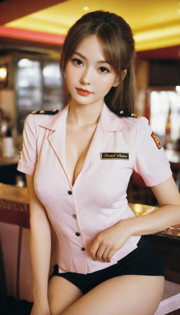 Tags: 21872187, SDXL
{"3": {"inputs": {"seed": 561417590278664, "steps": 64, "cfg": 5.11, "sampler_name": "dpmpp_2m", "scheduler": "karras", "denoise": 1.0, "model": ["27", 0], "positive": ["6", 0], "negative": ["7", 0], "latent_image": ["5", 0]}, "class_type": "KSampler"}, "4": {"inputs": {"ckpt_name": "helloworldxl.safetensors"}, "class_type": "CheckpointLoaderSimple"}, "5": {"inputs": {"width": 768, "height": 1344, "batch_size": 1}, "class_type": "EmptyLatentImage"}, "6": {"inputs": {"text": "23 year old girl, (russian:0.95), (cute:1.05), (sexy lips:1.05), (slim:1.05), (detailed face:0.95), (idol:1.00), (eyelashes:1.09), (seductive facial expression:1.12), (seductive pose:1.01), (temptress:0.97), (pale skin:0.97), (blush:1.14), (double eyelids:1.06), (in a seductive pose:0.96), (large perky breasts:0.97), (cleavage:0.96), (thigh gap:1.11), (a waitress in uniform:1.12) working at a restaurant, (film:1.06), (skin fuzz:1.02), (natural looking skin:1.05), (candid cinema:1.09), (portra:1.03), (detailed skin:1.08), (RAW:1.05), (textured skin:1.00), (soft lighting:1.05)", "clip": ["27", 1]}, "class_type": "CLIPTextEncode"}, "7": {"inputs": {"text": "(twisted:1.08), (low resolution:1.12), (distorted:1.05), (open mouth:1.06), (watermark:1.11), (bad hands:1.13), (worst quality:1.09)", "clip": ["27", 1]}, "class_type": "CLIPTextEncode"}, "8": {"inputs": {"samples": ["3", 0], "vae": ["4", 2]}, "class_type": "VAEDecode"}, "25": {"inputs": {"lora_name": "nudify_xl.safetensors", "strength_model": 0.1, "strength_clip": 0.3, "model": ["4", 0], "clip": ["4", 1]}, "class_type": "LoraLoader"}, "26": {"inputs": {"lora_name": "shirtlift_SDXL_v2.safetensors", "strength_model": 0.02, "strength_clip": 0.18, "model": ["25", 0], "clip": ["25", 1]}, "class_type": "LoraLoader"}, "27": {"inputs": {"lora_name": "PerfectEyesXL.safetensors", "strength_model": 0.01, "strength_clip": 0.05, "model": ["26", 0], "clip": ["26", 1]}, "class_type": "LoraLoader"}, "30": {"inputs": {"model_name": "4x_NMKD-Superscale-SP_178000_G.pth"}, "class_type": "UpscaleModelLoader"}, "31": {"inputs": {"upscale_model": ["30", 0], "image": ["8", 0]}, "class_type": "ImageUpscaleWithModel"}, "32": {"inputs": {"upscale_method": "lanczos", "scale_by": 0.5, "image": ["31", 0]}, "class_type": "ImageScaleBy"}, "33": {"inputs": {"pixels": ["32", 0], "vae": ["4", 2]}, "class_type": "VAEEncode"}, "34": {"inputs": {"seed": 561417590278664, "steps": 64, "cfg": 5.11, "sampler_name": "dpmpp_2m", "scheduler": "karras", "denoise": 0.3, "model": ["27", 0], "positive": ["6", 0], "negative": ["7", 0], "latent_image": ["33", 0]}, "class_type": "KSampler"}, "36": {"inputs": {"samples": ["34", 0], "vae": ["4", 2]}, "class_type": "VAEDecode"}, "39": {"inputs": {"filename_prefix": "comfyapi-1732293890255", "images": ["36", 0]}, "class_type": "SaveImage"}}