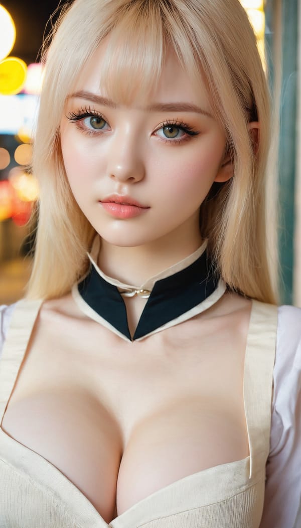 Tags: 21872187, SDXL
{"3": {"inputs": {"seed": 475098231685244, "steps": 64, "cfg": 7.07, "sampler_name": "dpmpp_2m", "scheduler": "karras", "denoise": 1.0, "model": ["27", 0], "positive": ["6", 0], "negative": ["7", 0], "latent_image": ["5", 0]}, "class_type": "KSampler"}, "4": {"inputs": {"ckpt_name": "juggernautxl.safetensors"}, "class_type": "CheckpointLoaderSimple"}, "5": {"inputs": {"width": 768, "height": 1344, "batch_size": 1}, "class_type": "EmptyLatentImage"}, "6": {"inputs": {"text": "24 year old girl, (detailed face:0.98), (pale skin:1.11), (beautiful eyes:1.05), (cute:1.05), (eyelashes:1.09), (temptress:1.13), (seductive pose:0.98), (seductive facial expression:1.13), (slim:1.09), (sexy lips:1.09), (double eyelids:1.11), (idol:1.02), (blush:1.00), (in a seductive pose:1.07), (large perky breasts:1.10), (cleavage:1.07), (thigh gap:1.07), (school uniform:1.00), choker, busy street, (textured skin:1.03), (natural looking skin:1.08), (portra:1.08), (candid cinema:1.08), (detailed skin:1.06), (soft lighting:1.09), (skin fuzz:1.08), (film:1.09), (RAW:1.08)", "clip": ["27", 1]}, "class_type": "CLIPTextEncode"}, "7": {"inputs": {"text": "(watermark:1.12), (open mouth:1.13), (bad hands:1.07), (twisted:1.05), (worst quality:1.06), (low resolution:1.08), (distorted:1.06)", "clip": ["27", 1]}, "class_type": "CLIPTextEncode"}, "8": {"inputs": {"samples": ["3", 0], "vae": ["4", 2]}, "class_type": "VAEDecode"}, "25": {"inputs": {"lora_name": "nudify_xl.safetensors", "strength_model": 0.22, "strength_clip": 0.3, "model": ["4", 0], "clip": ["4", 1]}, "class_type": "LoraLoader"}, "26": {"inputs": {"lora_name": "shirtlift_SDXL_v2.safetensors", "strength_model": 0.0, "strength_clip": 0.12, "model": ["25", 0], "clip": ["25", 1]}, "class_type": "LoraLoader"}, "27": {"inputs": {"lora_name": "PerfectEyesXL.safetensors", "strength_model": 0.03, "strength_clip": 0.0, "model": ["26", 0], "clip": ["26", 1]}, "class_type": "LoraLoader"}, "30": {"inputs": {"model_name": "4x_NMKD-Superscale-SP_178000_G.pth"}, "class_type": "UpscaleModelLoader"}, "31": {"inputs": {"upscale_model": ["30", 0], "image": ["8", 0]}, "class_type": "ImageUpscaleWithModel"}, "32": {"inputs": {"upscale_method": "lanczos", "scale_by": 0.5, "image": ["31", 0]}, "class_type": "ImageScaleBy"}, "33": {"inputs": {"pixels": ["32", 0], "vae": ["4", 2]}, "class_type": "VAEEncode"}, "34": {"inputs": {"seed": 475098231685244, "steps": 64, "cfg": 7.07, "sampler_name": "dpmpp_2m", "scheduler": "karras", "denoise": 0.3, "model": ["27", 0], "positive": ["6", 0], "negative": ["7", 0], "latent_image": ["33", 0]}, "class_type": "KSampler"}, "36": {"inputs": {"samples": ["34", 0], "vae": ["4", 2]}, "class_type": "VAEDecode"}, "39": {"inputs": {"filename_prefix": "comfyapi-1730516873325", "images": ["36", 0]}, "class_type": "SaveImage"}}