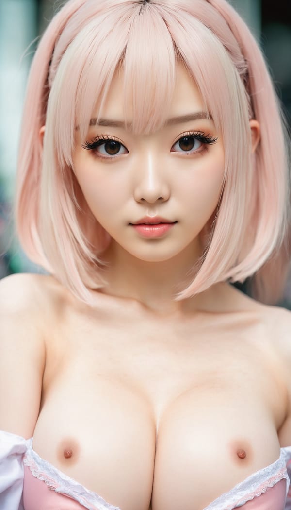 Tags: 21872187, SDXL
{"3": {"inputs": {"seed": 590940666925273, "steps": 64, "cfg": 7.84, "sampler_name": "dpmpp_2m", "scheduler": "karras", "denoise": 1.0, "model": ["27", 0], "positive": ["6", 0], "negative": ["7", 0], "latent_image": ["5", 0]}, "class_type": "KSampler"}, "4": {"inputs": {"ckpt_name": "juggernautxl.safetensors"}, "class_type": "CheckpointLoaderSimple"}, "5": {"inputs": {"width": 768, "height": 1344, "batch_size": 1}, "class_type": "EmptyLatentImage"}, "6": {"inputs": {"text": "22 year old girl, (taiwanese:1.00), (irish:1.04), (eyelashes:1.09), (cute:0.96), (temptress:1.01), (idol:1.04), (seductive pose:1.00), (detailed face:1.02), (sexy lips:1.10), (seductive facial expression:1.14), (beautiful eyes:1.08), (double eyelids:1.13), (pale skin:0.97), (slim:1.13), (blush:1.12), (in a seductive pose:1.00), (large perky breasts:1.13), (cleavage:1.05), (thigh gap:1.05), (in a cosplay:1.14) at comiket posing for camera, (detailed skin:1.09), (natural looking skin:1.05), (textured skin:1.05), (RAW:1.08), (soft lighting:1.07), (portra:1.09), (film:1.00), (skin fuzz:1.04), (candid cinema:1.06)", "clip": ["27", 1]}, "class_type": "CLIPTextEncode"}, "7": {"inputs": {"text": "(watermark:1.10), (bad hands:1.13), (twisted:1.14), (worst quality:1.06), (open mouth:1.08), (low resolution:1.06), (distorted:1.11)", "clip": ["27", 1]}, "class_type": "CLIPTextEncode"}, "8": {"inputs": {"samples": ["3", 0], "vae": ["4", 2]}, "class_type": "VAEDecode"}, "25": {"inputs": {"lora_name": "nudify_xl.safetensors", "strength_model": 0.19, "strength_clip": 0.23, "model": ["4", 0], "clip": ["4", 1]}, "class_type": "LoraLoader"}, "26": {"inputs": {"lora_name": "shirtlift_SDXL_v2.safetensors", "strength_model": 0.08, "strength_clip": 0.01, "model": ["25", 0], "clip": ["25", 1]}, "class_type": "LoraLoader"}, "27": {"inputs": {"lora_name": "PerfectEyesXL.safetensors", "strength_model": 0.02, "strength_clip": 0.12, "model": ["26", 0], "clip": ["26", 1]}, "class_type": "LoraLoader"}, "30": {"inputs": {"model_name": "4x_NMKD-Superscale-SP_178000_G.pth"}, "class_type": "UpscaleModelLoader"}, "31": {"inputs": {"upscale_model": ["30", 0], "image": ["8", 0]}, "class_type": "ImageUpscaleWithModel"}, "32": {"inputs": {"upscale_method": "lanczos", "scale_by": 0.5, "image": ["31", 0]}, "class_type": "ImageScaleBy"}, "33": {"inputs": {"pixels": ["32", 0], "vae": ["4", 2]}, "class_type": "VAEEncode"}, "34": {"inputs": {"seed": 590940666925273, "steps": 64, "cfg": 7.84, "sampler_name": "dpmpp_2m", "scheduler": "karras", "denoise": 0.3, "model": ["27", 0], "positive": ["6", 0], "negative": ["7", 0], "latent_image": ["33", 0]}, "class_type": "KSampler"}, "36": {"inputs": {"samples": ["34", 0], "vae": ["4", 2]}, "class_type": "VAEDecode"}, "39": {"inputs": {"filename_prefix": "comfyapi-1732764247568", "images": ["36", 0]}, "class_type": "SaveImage"}}