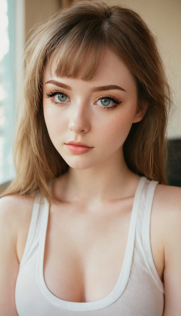 Tags: 21872187, SDXL
{"3": {"inputs": {"seed": 160725530501517, "steps": 64, "cfg": 6.16, "sampler_name": "dpmpp_2m", "scheduler": "karras", "denoise": 1.0, "model": ["27", 0], "positive": ["6", 0], "negative": ["7", 0], "latent_image": ["5", 0]}, "class_type": "KSampler"}, "4": {"inputs": {"ckpt_name": "juggernautxl.safetensors"}, "class_type": "CheckpointLoaderSimple"}, "5": {"inputs": {"width": 768, "height": 1344, "batch_size": 1}, "class_type": "EmptyLatentImage"}, "6": {"inputs": {"text": "21 year old girl, (irish:0.98), (idol:0.95), (blush:1.04), (double eyelids:1.13), (beautiful eyes:1.11), (pale skin:0.95), (cute:1.08), (eyelashes:1.14), (seductive pose:1.02), (sexy lips:1.10), (slim:1.04), (detailed face:1.07), (temptress:1.02), (in a seductive pose:1.07), (large perky breasts:0.96), (cleavage:1.07), (thigh gap:1.02), (white tanktop:1.11), busy street, (soft lighting:1.09), (textured skin:1.07), (candid cinema:1.03), (RAW:1.08), (skin fuzz:1.05), (portra:1.06), (detailed skin:1.04), (natural looking skin:1.02), (film:1.00)", "clip": ["27", 1]}, "class_type": "CLIPTextEncode"}, "7": {"inputs": {"text": "(worst quality:1.13), (distorted:1.14), (twisted:1.06), (watermark:1.05), (low resolution:1.10), (bad hands:1.14), (open mouth:1.05)", "clip": ["27", 1]}, "class_type": "CLIPTextEncode"}, "8": {"inputs": {"samples": ["3", 0], "vae": ["4", 2]}, "class_type": "VAEDecode"}, "25": {"inputs": {"lora_name": "nudify_xl.safetensors", "strength_model": 0.18, "strength_clip": 0.39, "model": ["4", 0], "clip": ["4", 1]}, "class_type": "LoraLoader"}, "26": {"inputs": {"lora_name": "shirtlift_SDXL_v2.safetensors", "strength_model": 0.01, "strength_clip": 0.15, "model": ["25", 0], "clip": ["25", 1]}, "class_type": "LoraLoader"}, "27": {"inputs": {"lora_name": "PerfectEyesXL.safetensors", "strength_model": 0.03, "strength_clip": 0.15, "model": ["26", 0], "clip": ["26", 1]}, "class_type": "LoraLoader"}, "30": {"inputs": {"model_name": "4x_NMKD-Superscale-SP_178000_G.pth"}, "class_type": "UpscaleModelLoader"}, "31": {"inputs": {"upscale_model": ["30", 0], "image": ["8", 0]}, "class_type": "ImageUpscaleWithModel"}, "32": {"inputs": {"upscale_method": "lanczos", "scale_by": 0.5, "image": ["31", 0]}, "class_type": "ImageScaleBy"}, "33": {"inputs": {"pixels": ["32", 0], "vae": ["4", 2]}, "class_type": "VAEEncode"}, "34": {"inputs": {"seed": 160725530501517, "steps": 64, "cfg": 6.16, "sampler_name": "dpmpp_2m", "scheduler": "karras", "denoise": 0.3, "model": ["27", 0], "positive": ["6", 0], "negative": ["7", 0], "latent_image": ["33", 0]}, "class_type": "KSampler"}, "36": {"inputs": {"samples": ["34", 0], "vae": ["4", 2]}, "class_type": "VAEDecode"}, "39": {"inputs": {"filename_prefix": "comfyapi-1731187039708", "images": ["36", 0]}, "class_type": "SaveImage"}}