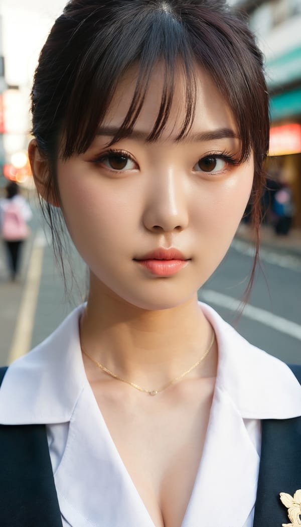 Tags: 21872187, SDXL
{"3": {"inputs": {"seed": 607579577618754, "steps": 32, "cfg": 6.89, "sampler_name": "dpmpp_2m", "scheduler": "karras", "denoise": 1.0, "model": ["27", 0], "positive": ["6", 0], "negative": ["7", 0], "latent_image": ["5", 0]}, "class_type": "KSampler"}, "4": {"inputs": {"ckpt_name": "juggernautxl.safetensors"}, "class_type": "CheckpointLoaderSimple"}, "5": {"inputs": {"width": 768, "height": 1344, "batch_size": 1}, "class_type": "EmptyLatentImage"}, "6": {"inputs": {"text": "23 year old girl, (irish:1.07), (japanese:1.01), (korean:1.06), (sexy lips:1.08), (temptress:0.95), (beautiful eyes:0.98), (blush:1.05), (slim:0.99), (seductive pose:0.95), (idol:0.99), (detailed face:1.00), (cute:1.11), (eyelashes:1.03), (double eyelids:1.07), (on all fours:1.08), (spreading ass cheeks:1.05), (from behind:1.08), (backboob:1.12), (school uniform:1.11), choker, busy street, (film:1.06), (soft lighting:1.02), (portra:1.00), (detailed skin:1.02), (RAW:1.03), (textured skin:1.06), (candid cinema:1.03), (skin fuzz:1.08), (natural looking skin:1.01)", "clip": ["27", 1]}, "class_type": "CLIPTextEncode"}, "7": {"inputs": {"text": "(open mouth:1.10), (watermark:1.06), (low resolution:1.10), (bad hands:1.05), (twisted:1.12), (worst quality:1.08), (distorted:1.11)", "clip": ["27", 1]}, "class_type": "CLIPTextEncode"}, "8": {"inputs": {"samples": ["3", 0], "vae": ["4", 2]}, "class_type": "VAEDecode"}, "25": {"inputs": {"lora_name": "nudify_xl.safetensors", "strength_model": 0.15, "strength_clip": 0.18, "model": ["4", 0], "clip": ["4", 1]}, "class_type": "LoraLoader"}, "26": {"inputs": {"lora_name": "shirtlift_SDXL_v2.safetensors", "strength_model": 0.11, "strength_clip": 0.19, "model": ["25", 0], "clip": ["25", 1]}, "class_type": "LoraLoader"}, "27": {"inputs": {"lora_name": "PerfectEyesXL.safetensors", "strength_model": 0.07, "strength_clip": 0.18, "model": ["26", 0], "clip": ["26", 1]}, "class_type": "LoraLoader"}, "30": {"inputs": {"model_name": "4x_NMKD-Superscale-SP_178000_G.pth"}, "class_type": "UpscaleModelLoader"}, "31": {"inputs": {"upscale_model": ["30", 0], "image": ["8", 0]}, "class_type": "ImageUpscaleWithModel"}, "32": {"inputs": {"upscale_method": "lanczos", "scale_by": 0.5, "image": ["31", 0]}, "class_type": "ImageScaleBy"}, "33": {"inputs": {"pixels": ["32", 0], "vae": ["4", 2]}, "class_type": "VAEEncode"}, "34": {"inputs": {"seed": 607579577618754, "steps": 32, "cfg": 6.89, "sampler_name": "dpmpp_2m", "scheduler": "karras", "denoise": 0.3, "model": ["27", 0], "positive": ["6", 0], "negative": ["7", 0], "latent_image": ["33", 0]}, "class_type": "KSampler"}, "36": {"inputs": {"samples": ["34", 0], "vae": ["4", 2]}, "class_type": "VAEDecode"}, "39": {"inputs": {"filename_prefix": "comfyapi-1735611002005", "images": ["36", 0]}, "class_type": "SaveImage"}}