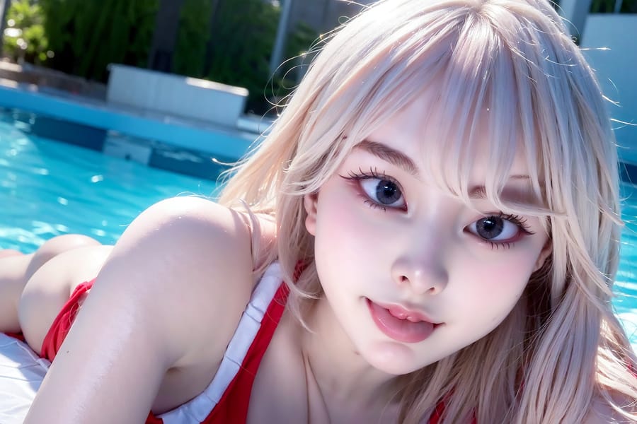 Tags: 21872187
<lora:JapaneseDollLikeness_v15:0.46>, <lora:koreanDollLikeness:0.39>, <lora:YaeMiko_Test:0.58>, (russian:1.07), (swimsuit:0.96), swimming pool, <lora:ahegao-x-v4:0.48>, ahegao face, pleasure, extremely detailed eyes, cute, (photorealistic:0.93), sexy lips, seductive smile, double eyelids, eyelashes, pale skin, full body portrait, 4K, RAW, sharp, blush
Negative prompt: sketches, paintings, fat, (worst quality:2.07)
Steps: 32, Sampler: DPM++ 2M Karras, CFG scale: 7.09, Seed: 1276348130, Size: 768x512, Model hash: fc2511737a, Model: chilloutmix_NiPrunedFp32Fix, Seed resize from: -1x-1, Denoising strength: 0.5, Version: v1.2.1, Hires upscale: 3.0, Hires steps: 48, Hires upscaler: ESRGAN_4x