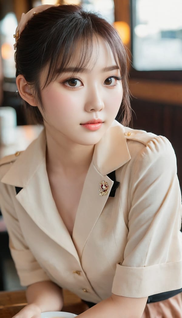 Tags: 21872187, SDXL
{"3": {"inputs": {"seed": 840533357865722, "steps": 64, "cfg": 5.35, "sampler_name": "dpmpp_2m", "scheduler": "karras", "denoise": 1.0, "model": ["27", 0], "positive": ["6", 0], "negative": ["7", 0], "latent_image": ["5", 0]}, "class_type": "KSampler"}, "4": {"inputs": {"ckpt_name": "juggernautxl.safetensors"}, "class_type": "CheckpointLoaderSimple"}, "5": {"inputs": {"width": 768, "height": 1344, "batch_size": 1}, "class_type": "EmptyLatentImage"}, "6": {"inputs": {"text": "22 year old girl, (chinese:1.02), (korean:1.11), (blush:1.00), (idol:0.98), (beautiful eyes:1.14), (seductive facial expression:1.05), (cute:1.01), (pale skin:0.97), (slim:1.13), (double eyelids:1.04), (temptress:1.05), (eyelashes:1.14), (detailed face:1.12), (seductive pose:1.11), (sexy lips:1.02), (perky ass:1.02), (exposed ass:0.99), (looking back:1.11), (sexy ass:0.98), (thigh gap:1.11), (a waitress in uniform:1.02) working at a restaurant, (skin fuzz:1.07), (portra:1.04), (candid cinema:1.08), (soft lighting:1.09), (natural looking skin:1.03), (RAW:1.01), (film:1.00), (textured skin:1.00), (detailed skin:1.01)", "clip": ["27", 1]}, "class_type": "CLIPTextEncode"}, "7": {"inputs": {"text": "(bad hands:1.08), (low resolution:1.06), (worst quality:1.13), (open mouth:1.05), (watermark:1.07), (twisted:1.13), (distorted:1.12)", "clip": ["27", 1]}, "class_type": "CLIPTextEncode"}, "8": {"inputs": {"samples": ["3", 0], "vae": ["4", 2]}, "class_type": "VAEDecode"}, "25": {"inputs": {"lora_name": "nudify_xl.safetensors", "strength_model": 0.18, "strength_clip": 0.08, "model": ["4", 0], "clip": ["4", 1]}, "class_type": "LoraLoader"}, "26": {"inputs": {"lora_name": "shirtlift_SDXL_v2.safetensors", "strength_model": 0.02, "strength_clip": 0.04, "model": ["25", 0], "clip": ["25", 1]}, "class_type": "LoraLoader"}, "27": {"inputs": {"lora_name": "PerfectEyesXL.safetensors", "strength_model": 0.16, "strength_clip": 0.15, "model": ["26", 0], "clip": ["26", 1]}, "class_type": "LoraLoader"}, "30": {"inputs": {"model_name": "4x_NMKD-Superscale-SP_178000_G.pth"}, "class_type": "UpscaleModelLoader"}, "31": {"inputs": {"upscale_model": ["30", 0], "image": ["8", 0]}, "class_type": "ImageUpscaleWithModel"}, "32": {"inputs": {"upscale_method": "lanczos", "scale_by": 0.5, "image": ["31", 0]}, "class_type": "ImageScaleBy"}, "33": {"inputs": {"pixels": ["32", 0], "vae": ["4", 2]}, "class_type": "VAEEncode"}, "34": {"inputs": {"seed": 840533357865722, "steps": 64, "cfg": 5.35, "sampler_name": "dpmpp_2m", "scheduler": "karras", "denoise": 0.3, "model": ["27", 0], "positive": ["6", 0], "negative": ["7", 0], "latent_image": ["33", 0]}, "class_type": "KSampler"}, "36": {"inputs": {"samples": ["34", 0], "vae": ["4", 2]}, "class_type": "VAEDecode"}, "39": {"inputs": {"filename_prefix": "comfyapi-1735485928452", "images": ["36", 0]}, "class_type": "SaveImage"}}