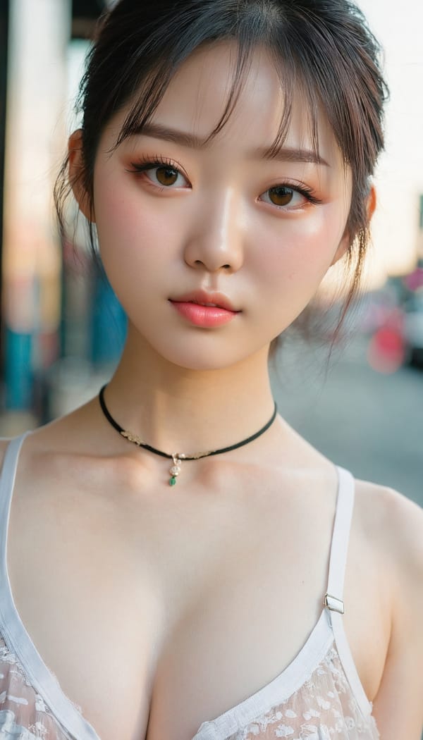 Tags: 21872187, SDXL
{"3": {"inputs": {"seed": 832108362585148, "steps": 64, "cfg": 6.94, "sampler_name": "dpmpp_2m", "scheduler": "karras", "denoise": 1.0, "model": ["27", 0], "positive": ["6", 0], "negative": ["7", 0], "latent_image": ["5", 0]}, "class_type": "KSampler"}, "4": {"inputs": {"ckpt_name": "juggernautxl.safetensors"}, "class_type": "CheckpointLoaderSimple"}, "5": {"inputs": {"width": 768, "height": 1344, "batch_size": 1}, "class_type": "EmptyLatentImage"}, "6": {"inputs": {"text": "18 year old girl, (korean:0.98), (irish:1.05), (taiwanese:1.13), (pale skin:1.12), (seductive pose:1.04), (eyelashes:1.09), (seductive facial expression:1.05), (detailed face:1.05), (blush:1.06), (cute:0.96), (idol:0.98), (temptress:1.05), (double eyelids:1.12), (sexy lips:0.95), (beautiful eyes:1.14), (on all fours:1.00), (spreading ass cheeks:0.96), (from behind:0.96), (backboob:1.01), (school uniform:0.99), choker, busy street, (detailed skin:1.03), (skin fuzz:1.00), (portra:1.01), (RAW:1.04), (film:1.05), (natural looking skin:1.01), (soft lighting:1.06), (textured skin:1.06), (candid cinema:1.05)", "clip": ["27", 1]}, "class_type": "CLIPTextEncode"}, "7": {"inputs": {"text": "(distorted:1.12), (watermark:1.06), (twisted:1.11), (bad hands:1.09), (worst quality:1.14), (open mouth:1.06), (low resolution:1.06)", "clip": ["27", 1]}, "class_type": "CLIPTextEncode"}, "8": {"inputs": {"samples": ["3", 0], "vae": ["4", 2]}, "class_type": "VAEDecode"}, "25": {"inputs": {"lora_name": "nudify_xl.safetensors", "strength_model": 0.04, "strength_clip": 0.26, "model": ["4", 0], "clip": ["4", 1]}, "class_type": "LoraLoader"}, "26": {"inputs": {"lora_name": "shirtlift_SDXL_v2.safetensors", "strength_model": 0.0, "strength_clip": 0.14, "model": ["25", 0], "clip": ["25", 1]}, "class_type": "LoraLoader"}, "27": {"inputs": {"lora_name": "PerfectEyesXL.safetensors", "strength_model": 0.08, "strength_clip": 0.16, "model": ["26", 0], "clip": ["26", 1]}, "class_type": "LoraLoader"}, "30": {"inputs": {"model_name": "4x_NMKD-Superscale-SP_178000_G.pth"}, "class_type": "UpscaleModelLoader"}, "31": {"inputs": {"upscale_model": ["30", 0], "image": ["8", 0]}, "class_type": "ImageUpscaleWithModel"}, "32": {"inputs": {"upscale_method": "lanczos", "scale_by": 0.5, "image": ["31", 0]}, "class_type": "ImageScaleBy"}, "33": {"inputs": {"pixels": ["32", 0], "vae": ["4", 2]}, "class_type": "VAEEncode"}, "34": {"inputs": {"seed": 832108362585148, "steps": 64, "cfg": 6.94, "sampler_name": "dpmpp_2m", "scheduler": "karras", "denoise": 0.3, "model": ["27", 0], "positive": ["6", 0], "negative": ["7", 0], "latent_image": ["33", 0]}, "class_type": "KSampler"}, "36": {"inputs": {"samples": ["34", 0], "vae": ["4", 2]}, "class_type": "VAEDecode"}, "39": {"inputs": {"filename_prefix": "comfyapi-1727878315912", "images": ["36", 0]}, "class_type": "SaveImage"}}