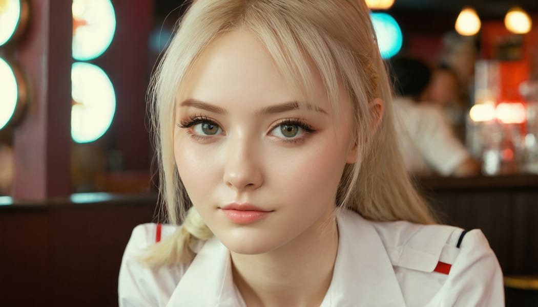 Tags: 21872187, SDXL
{"3": {"inputs": {"seed": 689439995623643, "steps": 64, "cfg": 5.61, "sampler_name": "dpmpp_2m", "scheduler": "karras", "denoise": 1.0, "model": ["27", 0], "positive": ["6", 0], "negative": ["7", 0], "latent_image": ["5", 0]}, "class_type": "KSampler"}, "4": {"inputs": {"ckpt_name": "juggernautxl.safetensors"}, "class_type": "CheckpointLoaderSimple"}, "5": {"inputs": {"width": 1344, "height": 768, "batch_size": 1}, "class_type": "EmptyLatentImage"}, "6": {"inputs": {"text": "24 year old girl, (russian:0.97), (double eyelids:1.07), (blush:0.97), (seductive pose:1.08), (beautiful eyes:1.13), (idol:0.95), (slim:1.06), (temptress:1.06), (eyelashes:1.01), (cute:1.05), (sexy lips:0.99), (pale skin:1.03), (seductive facial expression:0.99), (detailed face:1.05), (in a seductive pose:0.99), (large perky breasts:1.00), (cleavage:1.00), (thigh gap:1.03), (a waitress in uniform:1.11) working at a restaurant, (candid cinema:1.09), (detailed skin:1.05), (natural looking skin:1.04), (RAW:1.05), (textured skin:1.09), (skin fuzz:1.01), (film:1.02), (soft lighting:1.01), (portra:1.07)", "clip": ["27", 1]}, "class_type": "CLIPTextEncode"}, "7": {"inputs": {"text": "(watermark:1.11), (twisted:1.06), (open mouth:1.09), (low resolution:1.06), (distorted:1.05), (bad hands:1.10), (worst quality:1.09)", "clip": ["27", 1]}, "class_type": "CLIPTextEncode"}, "8": {"inputs": {"samples": ["3", 0], "vae": ["4", 2]}, "class_type": "VAEDecode"}, "25": {"inputs": {"lora_name": "nudify_xl.safetensors", "strength_model": 0.28, "strength_clip": 0.07, "model": ["4", 0], "clip": ["4", 1]}, "class_type": "LoraLoader"}, "26": {"inputs": {"lora_name": "shirtlift_SDXL_v2.safetensors", "strength_model": 0.09, "strength_clip": 0.04, "model": ["25", 0], "clip": ["25", 1]}, "class_type": "LoraLoader"}, "27": {"inputs": {"lora_name": "PerfectEyesXL.safetensors", "strength_model": 0.12, "strength_clip": 0.06, "model": ["26", 0], "clip": ["26", 1]}, "class_type": "LoraLoader"}, "30": {"inputs": {"model_name": "4x_NMKD-Superscale-SP_178000_G.pth"}, "class_type": "UpscaleModelLoader"}, "31": {"inputs": {"upscale_model": ["30", 0], "image": ["8", 0]}, "class_type": "ImageUpscaleWithModel"}, "32": {"inputs": {"upscale_method": "lanczos", "scale_by": 0.5, "image": ["31", 0]}, "class_type": "ImageScaleBy"}, "33": {"inputs": {"pixels": ["32", 0], "vae": ["4", 2]}, "class_type": "VAEEncode"}, "34": {"inputs": {"seed": 689439995623643, "steps": 64, "cfg": 5.61, "sampler_name": "dpmpp_2m", "scheduler": "karras", "denoise": 0.3, "model": ["27", 0], "positive": ["6", 0], "negative": ["7", 0], "latent_image": ["33", 0]}, "class_type": "KSampler"}, "36": {"inputs": {"samples": ["34", 0], "vae": ["4", 2]}, "class_type": "VAEDecode"}, "39": {"inputs": {"filename_prefix": "comfyapi-1734870423956", "images": ["36", 0]}, "class_type": "SaveImage"}}