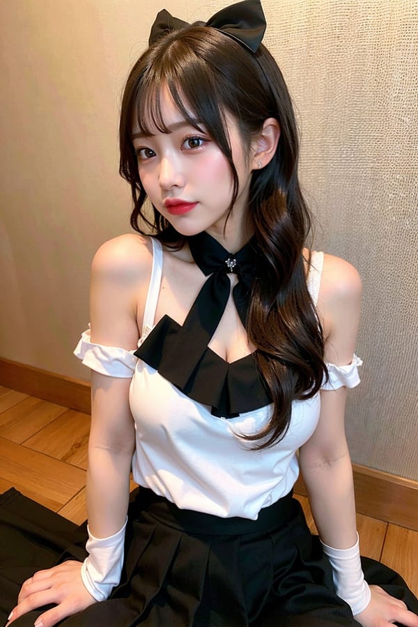 Tags: 21872187
<lora:JapaneseDollLikeness_v15:0.70>, <lora:koreanDollLikeness:0.48>, (ukrainian:0.95), maid cafe, stockings, (maid costume:1.09), choker, bowtie, headband, (pleated skirt:1.15), (on all fours:1.11), spreading ass cheeks, (from behind:1.10), <lora:fixStandingDoggyStyle:0.21>, backboob, <lora:Addams:0.24>, extremely detailed eyes, sexy lips, seductive smile, perky breasts, full body portrait, textured skin, tall, (long slim legs:1.16), (thigh gap:1.14), delicate and beautiful girl, (stunningly attractive:1.16), (dramatic:0.98)
Negative prompt: drawings, sketches, paintings, anime, black and white, (worst quality:2.19)
Steps: 32, Sampler: DPM++ 2M Karras, CFG scale: 5.33, Seed: 712188506, Size: 512x768, Model hash: fc2511737a, Model: chilloutmix_NiPrunedFp32Fix, Seed resize from: -1x-1, Denoising strength: 0.4, Version: v1.2.1, Hires upscale: 2.0, Hires steps: 32, Hires upscaler: ESRGAN_4x