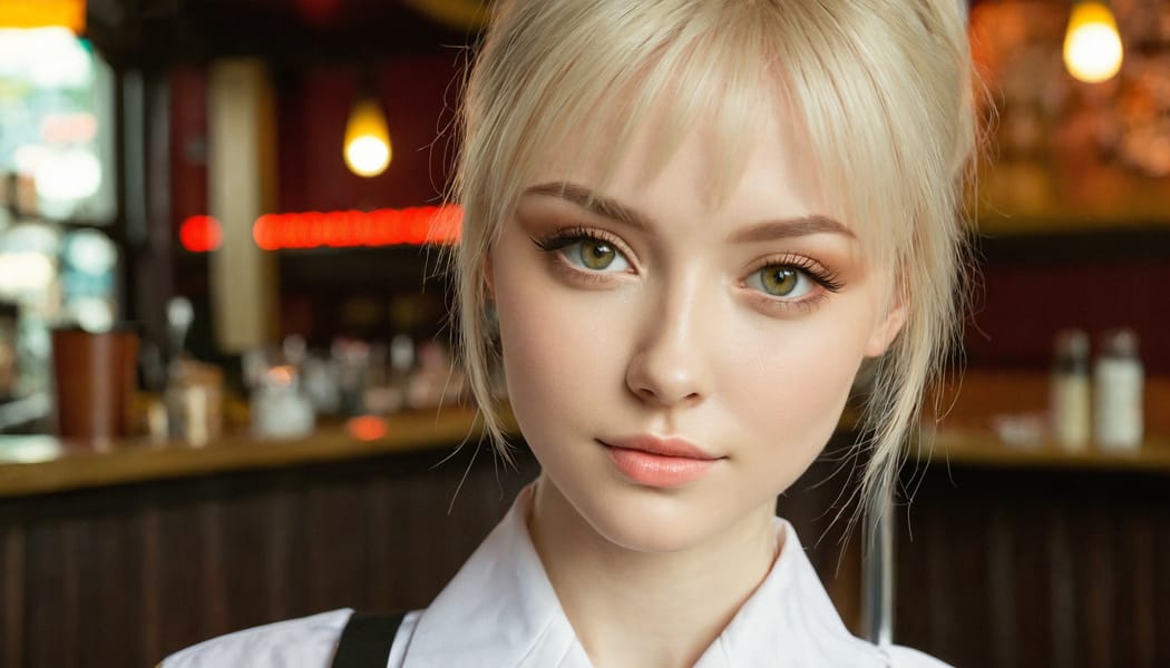 Tags: 21872187, SDXL
{"3": {"inputs": {"seed": 695553761954651, "steps": 64, "cfg": 5.98, "sampler_name": "dpmpp_2m", "scheduler": "karras", "denoise": 1.0, "model": ["27", 0], "positive": ["6", 0], "negative": ["7", 0], "latent_image": ["5", 0]}, "class_type": "KSampler"}, "4": {"inputs": {"ckpt_name": "juggernautxl.safetensors"}, "class_type": "CheckpointLoaderSimple"}, "5": {"inputs": {"width": 1344, "height": 768, "batch_size": 1}, "class_type": "EmptyLatentImage"}, "6": {"inputs": {"text": "25 year old girl, (ukrainian:1.07), (beautiful eyes:0.98), (seductive pose:1.04), (slim:1.13), (detailed face:1.14), (idol:0.98), (blush:1.05), (eyelashes:0.98), (seductive facial expression:1.06), (sexy lips:1.03), (temptress:0.98), (double eyelids:1.11), (pale skin:1.10), (cute:1.09), (in a seductive pose:1.09), (large perky breasts:0.96), (cleavage:0.98), (thigh gap:1.02), (a waitress in uniform:1.00) working at a restaurant, (film:1.03), (textured skin:1.03), (candid cinema:1.02), (soft lighting:1.07), (detailed skin:1.03), (skin fuzz:1.05), (natural looking skin:1.06), (portra:1.03), (RAW:1.07)", "clip": ["27", 1]}, "class_type": "CLIPTextEncode"}, "7": {"inputs": {"text": "(worst quality:1.07), (watermark:1.10), (twisted:1.14), (bad hands:1.11), (distorted:1.10), (open mouth:1.12), (low resolution:1.14)", "clip": ["27", 1]}, "class_type": "CLIPTextEncode"}, "8": {"inputs": {"samples": ["3", 0], "vae": ["4", 2]}, "class_type": "VAEDecode"}, "25": {"inputs": {"lora_name": "nudify_xl.safetensors", "strength_model": 0.14, "strength_clip": 0.23, "model": ["4", 0], "clip": ["4", 1]}, "class_type": "LoraLoader"}, "26": {"inputs": {"lora_name": "shirtlift_SDXL_v2.safetensors", "strength_model": 0.11, "strength_clip": 0.03, "model": ["25", 0], "clip": ["25", 1]}, "class_type": "LoraLoader"}, "27": {"inputs": {"lora_name": "PerfectEyesXL.safetensors", "strength_model": 0.07, "strength_clip": 0.09, "model": ["26", 0], "clip": ["26", 1]}, "class_type": "LoraLoader"}, "30": {"inputs": {"model_name": "4x_NMKD-Superscale-SP_178000_G.pth"}, "class_type": "UpscaleModelLoader"}, "31": {"inputs": {"upscale_model": ["30", 0], "image": ["8", 0]}, "class_type": "ImageUpscaleWithModel"}, "32": {"inputs": {"upscale_method": "lanczos", "scale_by": 0.5, "image": ["31", 0]}, "class_type": "ImageScaleBy"}, "33": {"inputs": {"pixels": ["32", 0], "vae": ["4", 2]}, "class_type": "VAEEncode"}, "34": {"inputs": {"seed": 695553761954651, "steps": 64, "cfg": 5.98, "sampler_name": "dpmpp_2m", "scheduler": "karras", "denoise": 0.3, "model": ["27", 0], "positive": ["6", 0], "negative": ["7", 0], "latent_image": ["33", 0]}, "class_type": "KSampler"}, "36": {"inputs": {"samples": ["34", 0], "vae": ["4", 2]}, "class_type": "VAEDecode"}, "39": {"inputs": {"filename_prefix": "comfyapi-1724754023903", "images": ["36", 0]}, "class_type": "SaveImage"}}