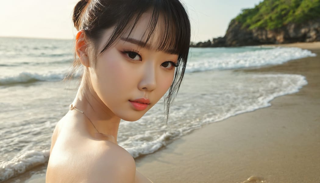 Tags: 21872187, SDXL
{"3": {"inputs": {"seed": 618930913836529, "steps": 64, "cfg": 5.66, "sampler_name": "dpmpp_2m", "scheduler": "karras", "denoise": 1.0, "model": ["27", 0], "positive": ["6", 0], "negative": ["7", 0], "latent_image": ["5", 0]}, "class_type": "KSampler"}, "4": {"inputs": {"ckpt_name": "juggernautxl.safetensors"}, "class_type": "CheckpointLoaderSimple"}, "5": {"inputs": {"width": 1344, "height": 768, "batch_size": 1}, "class_type": "EmptyLatentImage"}, "6": {"inputs": {"text": "26 year old girl, (chinese:1.03), (slim:1.01), (seductive pose:1.10), (idol:1.02), (detailed face:1.00), (temptress:1.02), (eyelashes:1.01), (double eyelids:0.95), (blush:0.98), (pale skin:1.04), (sexy lips:1.03), (beautiful eyes:1.00), (cute:1.08), (on all fours:1.10), (spreading ass cheeks:1.01), (from behind:1.10), (backboob:1.04), wearing (bikini:0.98) at a beach, (candid cinema:1.05), (detailed skin:1.04), (soft lighting:1.01), (film:1.02), (textured skin:1.05), (natural looking skin:1.06), (skin fuzz:1.09), (RAW:1.06), (portra:1.02)", "clip": ["27", 1]}, "class_type": "CLIPTextEncode"}, "7": {"inputs": {"text": "(low resolution:1.13), (worst quality:1.05), (twisted:1.07), (watermark:1.14), (open mouth:1.06), (distorted:1.09), (bad hands:1.07)", "clip": ["27", 1]}, "class_type": "CLIPTextEncode"}, "8": {"inputs": {"samples": ["3", 0], "vae": ["4", 2]}, "class_type": "VAEDecode"}, "25": {"inputs": {"lora_name": "nudify_xl.safetensors", "strength_model": 0.0, "strength_clip": 0.32, "model": ["4", 0], "clip": ["4", 1]}, "class_type": "LoraLoader"}, "26": {"inputs": {"lora_name": "shirtlift_SDXL_v2.safetensors", "strength_model": 0.11, "strength_clip": 0.11, "model": ["25", 0], "clip": ["25", 1]}, "class_type": "LoraLoader"}, "27": {"inputs": {"lora_name": "PerfectEyesXL.safetensors", "strength_model": 0.12, "strength_clip": 0.16, "model": ["26", 0], "clip": ["26", 1]}, "class_type": "LoraLoader"}, "30": {"inputs": {"model_name": "4x_NMKD-Superscale-SP_178000_G.pth"}, "class_type": "UpscaleModelLoader"}, "31": {"inputs": {"upscale_model": ["30", 0], "image": ["8", 0]}, "class_type": "ImageUpscaleWithModel"}, "32": {"inputs": {"upscale_method": "lanczos", "scale_by": 0.5, "image": ["31", 0]}, "class_type": "ImageScaleBy"}, "33": {"inputs": {"pixels": ["32", 0], "vae": ["4", 2]}, "class_type": "VAEEncode"}, "34": {"inputs": {"seed": 618930913836529, "steps": 64, "cfg": 5.66, "sampler_name": "dpmpp_2m", "scheduler": "karras", "denoise": 0.3, "model": ["27", 0], "positive": ["6", 0], "negative": ["7", 0], "latent_image": ["33", 0]}, "class_type": "KSampler"}, "36": {"inputs": {"samples": ["34", 0], "vae": ["4", 2]}, "class_type": "VAEDecode"}, "39": {"inputs": {"filename_prefix": "comfyapi-1713615817330", "images": ["36", 0]}, "class_type": "SaveImage"}}