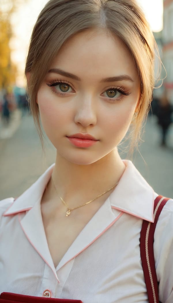 Tags: 21872187, SDXL
{"3": {"inputs": {"seed": 893776798714937, "steps": 64, "cfg": 7.24, "sampler_name": "dpmpp_2m", "scheduler": "karras", "denoise": 1.0, "model": ["27", 0], "positive": ["6", 0], "negative": ["7", 0], "latent_image": ["5", 0]}, "class_type": "KSampler"}, "4": {"inputs": {"ckpt_name": "juggernautxl.safetensors"}, "class_type": "CheckpointLoaderSimple"}, "5": {"inputs": {"width": 768, "height": 1344, "batch_size": 1}, "class_type": "EmptyLatentImage"}, "6": {"inputs": {"text": "25 year old girl, (russian:1.04), (sexy lips:1.10), (blush:1.01), (cute:0.97), (slim:1.13), (eyelashes:1.10), (detailed face:1.10), (seductive facial expression:0.97), (pale skin:1.09), (double eyelids:1.09), (beautiful eyes:0.99), (in a seductive pose:0.97), (large perky breasts:1.12), (cleavage:1.02), (thigh gap:1.09), (school uniform:1.10), choker, busy street, (candid cinema:1.05), (RAW:1.05), (skin fuzz:1.01), (detailed skin:1.02), (film:1.04), (natural looking skin:1.00), (portra:1.00), (soft lighting:1.02), (textured skin:1.07)", "clip": ["27", 1]}, "class_type": "CLIPTextEncode"}, "7": {"inputs": {"text": "(bad hands:1.14), (open mouth:1.06), (distorted:1.10), (watermark:1.10), (low resolution:1.14), (twisted:1.05), (worst quality:1.14)", "clip": ["27", 1]}, "class_type": "CLIPTextEncode"}, "8": {"inputs": {"samples": ["3", 0], "vae": ["4", 2]}, "class_type": "VAEDecode"}, "25": {"inputs": {"lora_name": "nudify_xl.safetensors", "strength_model": 0.16, "strength_clip": 0.0, "model": ["4", 0], "clip": ["4", 1]}, "class_type": "LoraLoader"}, "26": {"inputs": {"lora_name": "shirtlift_SDXL_v2.safetensors", "strength_model": 0.05, "strength_clip": 0.07, "model": ["25", 0], "clip": ["25", 1]}, "class_type": "LoraLoader"}, "27": {"inputs": {"lora_name": "PerfectEyesXL.safetensors", "strength_model": 0.17, "strength_clip": 0.18, "model": ["26", 0], "clip": ["26", 1]}, "class_type": "LoraLoader"}, "30": {"inputs": {"model_name": "4x_NMKD-Superscale-SP_178000_G.pth"}, "class_type": "UpscaleModelLoader"}, "31": {"inputs": {"upscale_model": ["30", 0], "image": ["8", 0]}, "class_type": "ImageUpscaleWithModel"}, "32": {"inputs": {"upscale_method": "lanczos", "scale_by": 0.5, "image": ["31", 0]}, "class_type": "ImageScaleBy"}, "33": {"inputs": {"pixels": ["32", 0], "vae": ["4", 2]}, "class_type": "VAEEncode"}, "34": {"inputs": {"seed": 893776798714937, "steps": 64, "cfg": 7.24, "sampler_name": "dpmpp_2m", "scheduler": "karras", "denoise": 0.3, "model": ["27", 0], "positive": ["6", 0], "negative": ["7", 0], "latent_image": ["33", 0]}, "class_type": "KSampler"}, "36": {"inputs": {"samples": ["34", 0], "vae": ["4", 2]}, "class_type": "VAEDecode"}, "39": {"inputs": {"filename_prefix": "comfyapi-1712582354478", "images": ["36", 0]}, "class_type": "SaveImage"}}