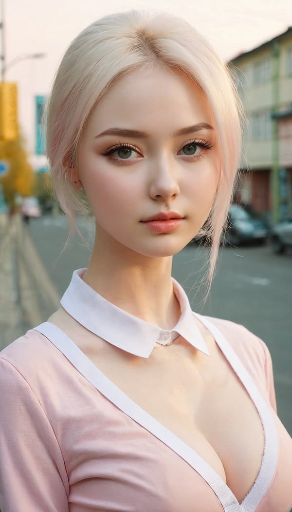 Tags: 21872187, SDXL
{"3": {"inputs": {"seed": 295644857134775, "steps": 32, "cfg": 7.48, "sampler_name": "dpmpp_2m", "scheduler": "karras", "denoise": 1.0, "model": ["27", 0], "positive": ["6", 0], "negative": ["7", 0], "latent_image": ["5", 0]}, "class_type": "KSampler"}, "4": {"inputs": {"ckpt_name": "juggernautxl.safetensors"}, "class_type": "CheckpointLoaderSimple"}, "5": {"inputs": {"width": 768, "height": 1344, "batch_size": 1}, "class_type": "EmptyLatentImage"}, "6": {"inputs": {"text": "24 year old girl, (russian:1.13), (detailed face:1.12), (idol:0.95), (sexy lips:1.03), (temptress:1.08), (pale skin:1.03), (seductive pose:1.14), (blush:1.04), (beautiful eyes:0.97), (seductive facial expression:1.04), (eyelashes:0.95), (slim:1.13), (double eyelids:0.98), (in a seductive pose:1.10), (large perky breasts:1.13), (cleavage:1.06), (thigh gap:1.07), (school uniform:1.14), choker, busy street, (natural looking skin:1.01), (candid cinema:1.09), (skin fuzz:1.05), (portra:1.03), (RAW:1.09), (textured skin:1.06), (soft lighting:1.04), (detailed skin:1.00), (film:1.05)", "clip": ["27", 1]}, "class_type": "CLIPTextEncode"}, "7": {"inputs": {"text": "(bad hands:1.14), (distorted:1.09), (worst quality:1.09), (twisted:1.05), (low resolution:1.08), (watermark:1.13), (open mouth:1.08)", "clip": ["27", 1]}, "class_type": "CLIPTextEncode"}, "8": {"inputs": {"samples": ["3", 0], "vae": ["4", 2]}, "class_type": "VAEDecode"}, "25": {"inputs": {"lora_name": "nudify_xl.safetensors", "strength_model": 0.2, "strength_clip": 0.23, "model": ["4", 0], "clip": ["4", 1]}, "class_type": "LoraLoader"}, "26": {"inputs": {"lora_name": "shirtlift_SDXL_v2.safetensors", "strength_model": 0.02, "strength_clip": 0.04, "model": ["25", 0], "clip": ["25", 1]}, "class_type": "LoraLoader"}, "27": {"inputs": {"lora_name": "PerfectEyesXL.safetensors", "strength_model": 0.03, "strength_clip": 0.11, "model": ["26", 0], "clip": ["26", 1]}, "class_type": "LoraLoader"}, "30": {"inputs": {"model_name": "4x_NMKD-Superscale-SP_178000_G.pth"}, "class_type": "UpscaleModelLoader"}, "31": {"inputs": {"upscale_model": ["30", 0], "image": ["8", 0]}, "class_type": "ImageUpscaleWithModel"}, "32": {"inputs": {"upscale_method": "lanczos", "scale_by": 0.5, "image": ["31", 0]}, "class_type": "ImageScaleBy"}, "33": {"inputs": {"pixels": ["32", 0], "vae": ["4", 2]}, "class_type": "VAEEncode"}, "34": {"inputs": {"seed": 295644857134775, "steps": 32, "cfg": 7.48, "sampler_name": "dpmpp_2m", "scheduler": "karras", "denoise": 0.3, "model": ["27", 0], "positive": ["6", 0], "negative": ["7", 0], "latent_image": ["33", 0]}, "class_type": "KSampler"}, "36": {"inputs": {"samples": ["34", 0], "vae": ["4", 2]}, "class_type": "VAEDecode"}, "39": {"inputs": {"filename_prefix": "comfyapi-1725804316438", "images": ["36", 0]}, "class_type": "SaveImage"}}