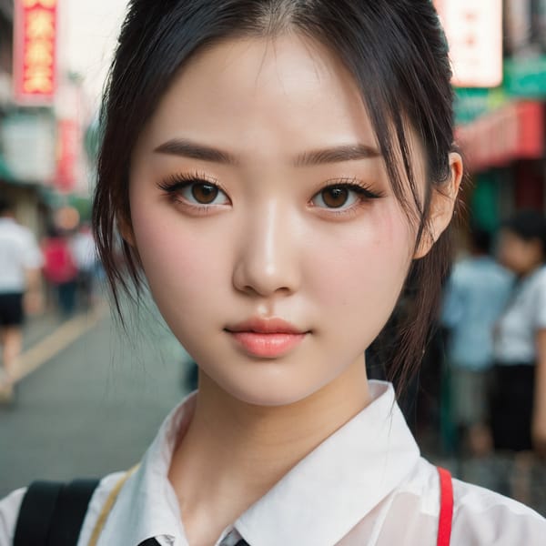 Tags: 21872187, SDXL
{"3": {"inputs": {"seed": 856006628537815, "steps": 32, "cfg": 7.46, "sampler_name": "dpmpp_2m", "scheduler": "karras", "denoise": 1.0, "model": ["27", 0], "positive": ["6", 0], "negative": ["7", 0], "latent_image": ["5", 0]}, "class_type": "KSampler"}, "4": {"inputs": {"ckpt_name": "juggernautxl.safetensors"}, "class_type": "CheckpointLoaderSimple"}, "5": {"inputs": {"width": 1024, "height": 1024, "batch_size": 1}, "class_type": "EmptyLatentImage"}, "6": {"inputs": {"text": "19 year old girl, (chinese:0.99), (irish:0.99), (slim:1.01), (seductive facial expression:1.10), (detailed face:1.12), (sexy lips:1.04), (temptress:1.00), (pale skin:0.95), (beautiful eyes:1.08), (blush:1.02), (seductive pose:1.07), (idol:0.96), (eyelashes:0.99), (cute:0.98), (double eyelids:0.99), (in a seductive pose:0.95), (large perky breasts:0.97), (cleavage:1.05), (thigh gap:1.01), (school uniform:0.95), choker, busy street, (detailed skin:1.06), (textured skin:1.05), (film:1.00), (soft lighting:1.06), (candid cinema:1.01), (skin fuzz:1.05), (RAW:1.07), (portra:1.03), (natural looking skin:1.07)", "clip": ["27", 1]}, "class_type": "CLIPTextEncode"}, "7": {"inputs": {"text": "(bad hands:1.13), (open mouth:1.08), (watermark:1.11), (distorted:1.10), (twisted:1.13), (worst quality:1.13), (low resolution:1.10)", "clip": ["27", 1]}, "class_type": "CLIPTextEncode"}, "8": {"inputs": {"samples": ["3", 0], "vae": ["4", 2]}, "class_type": "VAEDecode"}, "25": {"inputs": {"lora_name": "nudify_xl.safetensors", "strength_model": 0.04, "strength_clip": 0.31, "model": ["4", 0], "clip": ["4", 1]}, "class_type": "LoraLoader"}, "26": {"inputs": {"lora_name": "shirtlift_SDXL_v2.safetensors", "strength_model": 0.0, "strength_clip": 0.0, "model": ["25", 0], "clip": ["25", 1]}, "class_type": "LoraLoader"}, "27": {"inputs": {"lora_name": "PerfectEyesXL.safetensors", "strength_model": 0.1, "strength_clip": 0.17, "model": ["26", 0], "clip": ["26", 1]}, "class_type": "LoraLoader"}, "30": {"inputs": {"model_name": "4x_NMKD-Superscale-SP_178000_G.pth"}, "class_type": "UpscaleModelLoader"}, "31": {"inputs": {"upscale_model": ["30", 0], "image": ["8", 0]}, "class_type": "ImageUpscaleWithModel"}, "32": {"inputs": {"upscale_method": "lanczos", "scale_by": 0.5, "image": ["31", 0]}, "class_type": "ImageScaleBy"}, "33": {"inputs": {"pixels": ["32", 0], "vae": ["4", 2]}, "class_type": "VAEEncode"}, "34": {"inputs": {"seed": 856006628537815, "steps": 32, "cfg": 7.46, "sampler_name": "dpmpp_2m", "scheduler": "karras", "denoise": 0.3, "model": ["27", 0], "positive": ["6", 0], "negative": ["7", 0], "latent_image": ["33", 0]}, "class_type": "KSampler"}, "36": {"inputs": {"samples": ["34", 0], "vae": ["4", 2]}, "class_type": "VAEDecode"}, "39": {"inputs": {"filename_prefix": "comfyapi-1716229353991", "images": ["36", 0]}, "class_type": "SaveImage"}}