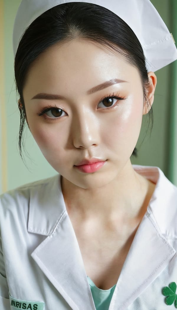 Tags: 21872187, SDXL
{"3": {"inputs": {"seed": 480606698423166, "steps": 32, "cfg": 7.69, "sampler_name": "dpmpp_2m", "scheduler": "karras", "denoise": 1.0, "model": ["27", 0], "positive": ["6", 0], "negative": ["7", 0], "latent_image": ["5", 0]}, "class_type": "KSampler"}, "4": {"inputs": {"ckpt_name": "juggernautxl.safetensors"}, "class_type": "CheckpointLoaderSimple"}, "5": {"inputs": {"width": 768, "height": 1344, "batch_size": 1}, "class_type": "EmptyLatentImage"}, "6": {"inputs": {"text": "27 year old girl, (irish:1.06), (chinese:0.95), (double eyelids:0.95), (pale skin:0.96), (slim:0.96), (seductive pose:1.02), (seductive facial expression:1.07), (eyelashes:1.02), (sexy lips:1.09), (idol:1.00), (beautiful eyes:0.97), (cute:1.05), (blush:1.06), (on all fours:1.03), (spreading ass cheeks:1.00), (from behind:1.05), (backboob:1.01), (nurse in uniform:1.11) working in a hospital ward, (portra:1.05), (candid cinema:1.01), (soft lighting:1.04), (skin fuzz:1.03), (RAW:1.09), (natural looking skin:1.03), (detailed skin:1.01), (film:1.01), (textured skin:1.00)", "clip": ["27", 1]}, "class_type": "CLIPTextEncode"}, "7": {"inputs": {"text": "(twisted:1.05), (low resolution:1.10), (open mouth:1.11), (worst quality:1.11), (watermark:1.10), (bad hands:1.06), (distorted:1.08)", "clip": ["27", 1]}, "class_type": "CLIPTextEncode"}, "8": {"inputs": {"samples": ["3", 0], "vae": ["4", 2]}, "class_type": "VAEDecode"}, "25": {"inputs": {"lora_name": "nudify_xl.safetensors", "strength_model": 0.24, "strength_clip": 0.3, "model": ["4", 0], "clip": ["4", 1]}, "class_type": "LoraLoader"}, "26": {"inputs": {"lora_name": "shirtlift_SDXL_v2.safetensors", "strength_model": 0.18, "strength_clip": 0.06, "model": ["25", 0], "clip": ["25", 1]}, "class_type": "LoraLoader"}, "27": {"inputs": {"lora_name": "PerfectEyesXL.safetensors", "strength_model": 0.01, "strength_clip": 0.01, "model": ["26", 0], "clip": ["26", 1]}, "class_type": "LoraLoader"}, "30": {"inputs": {"model_name": "4x_NMKD-Superscale-SP_178000_G.pth"}, "class_type": "UpscaleModelLoader"}, "31": {"inputs": {"upscale_model": ["30", 0], "image": ["8", 0]}, "class_type": "ImageUpscaleWithModel"}, "32": {"inputs": {"upscale_method": "lanczos", "scale_by": 0.5, "image": ["31", 0]}, "class_type": "ImageScaleBy"}, "33": {"inputs": {"pixels": ["32", 0], "vae": ["4", 2]}, "class_type": "VAEEncode"}, "34": {"inputs": {"seed": 480606698423166, "steps": 32, "cfg": 7.69, "sampler_name": "dpmpp_2m", "scheduler": "karras", "denoise": 0.3, "model": ["27", 0], "positive": ["6", 0], "negative": ["7", 0], "latent_image": ["33", 0]}, "class_type": "KSampler"}, "36": {"inputs": {"samples": ["34", 0], "vae": ["4", 2]}, "class_type": "VAEDecode"}, "39": {"inputs": {"filename_prefix": "comfyapi-1714821972823", "images": ["36", 0]}, "class_type": "SaveImage"}}