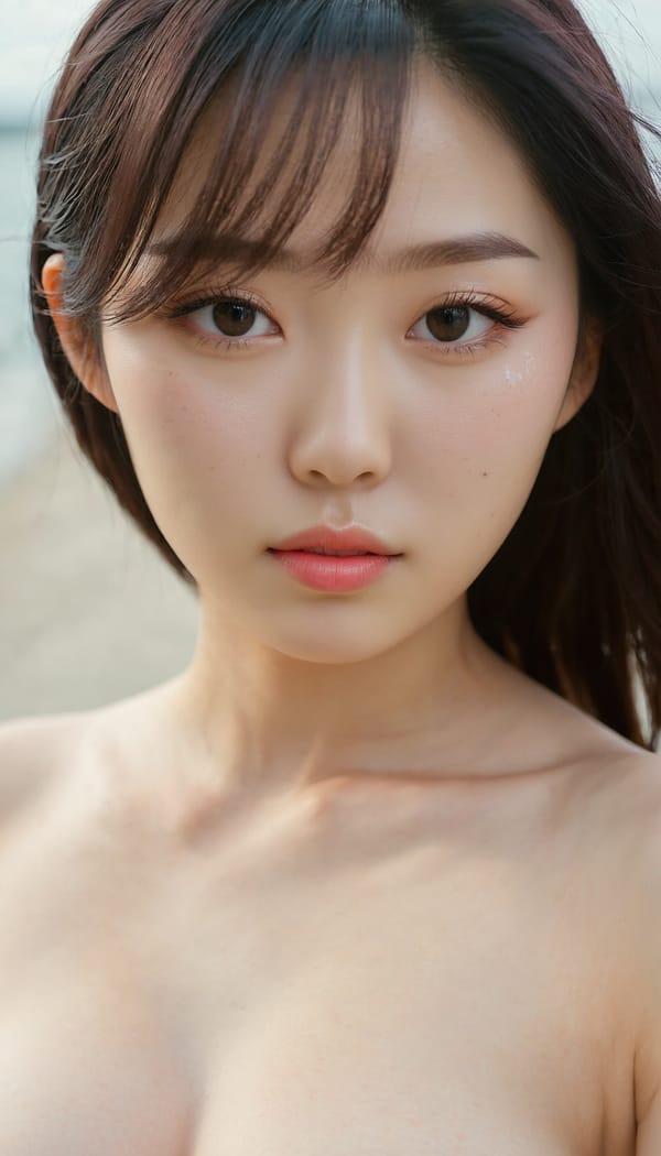 Tags: 21872187, SDXL
{"3": {"inputs": {"seed": 407425552301693, "steps": 64, "cfg": 7.03, "sampler_name": "dpmpp_2m", "scheduler": "karras", "denoise": 1.0, "model": ["27", 0], "positive": ["6", 0], "negative": ["7", 0], "latent_image": ["5", 0]}, "class_type": "KSampler"}, "4": {"inputs": {"ckpt_name": "juggernautxl.safetensors"}, "class_type": "CheckpointLoaderSimple"}, "5": {"inputs": {"width": 768, "height": 1344, "batch_size": 1}, "class_type": "EmptyLatentImage"}, "6": {"inputs": {"text": "24 year old girl, (korean:1.14), (seductive facial expression:1.09), (cute:1.02), (idol:0.98), (pale skin:1.07), (double eyelids:1.13), (eyelashes:0.98), (seductive pose:1.02), (blush:0.97), (slim:1.01), (temptress:1.14), (detailed face:1.07), (beautiful eyes:1.00), (sexy lips:1.05), (in a seductive pose:1.05), (large perky breasts:0.96), (cleavage:1.07), (thigh gap:1.04), strolling (nude:1.00) at a beach, (detailed skin:1.02), (candid cinema:1.09), (soft lighting:1.09), (skin fuzz:1.07), (textured skin:1.08), (RAW:1.00), (portra:1.07), (film:1.09), (natural looking skin:1.00)", "clip": ["27", 1]}, "class_type": "CLIPTextEncode"}, "7": {"inputs": {"text": "(bad hands:1.07), (open mouth:1.14), (low resolution:1.10), (distorted:1.12), (worst quality:1.12), (watermark:1.05), (twisted:1.08)", "clip": ["27", 1]}, "class_type": "CLIPTextEncode"}, "8": {"inputs": {"samples": ["3", 0], "vae": ["4", 2]}, "class_type": "VAEDecode"}, "25": {"inputs": {"lora_name": "nudify_xl.safetensors", "strength_model": 0.22, "strength_clip": 0.22, "model": ["4", 0], "clip": ["4", 1]}, "class_type": "LoraLoader"}, "26": {"inputs": {"lora_name": "shirtlift_SDXL_v2.safetensors", "strength_model": 0.1, "strength_clip": 0.03, "model": ["25", 0], "clip": ["25", 1]}, "class_type": "LoraLoader"}, "27": {"inputs": {"lora_name": "PerfectEyesXL.safetensors", "strength_model": 0.07, "strength_clip": 0.12, "model": ["26", 0], "clip": ["26", 1]}, "class_type": "LoraLoader"}, "30": {"inputs": {"model_name": "4x_NMKD-Superscale-SP_178000_G.pth"}, "class_type": "UpscaleModelLoader"}, "31": {"inputs": {"upscale_model": ["30", 0], "image": ["8", 0]}, "class_type": "ImageUpscaleWithModel"}, "32": {"inputs": {"upscale_method": "lanczos", "scale_by": 0.5, "image": ["31", 0]}, "class_type": "ImageScaleBy"}, "33": {"inputs": {"pixels": ["32", 0], "vae": ["4", 2]}, "class_type": "VAEEncode"}, "34": {"inputs": {"seed": 407425552301693, "steps": 64, "cfg": 7.03, "sampler_name": "dpmpp_2m", "scheduler": "karras", "denoise": 0.3, "model": ["27", 0], "positive": ["6", 0], "negative": ["7", 0], "latent_image": ["33", 0]}, "class_type": "KSampler"}, "36": {"inputs": {"samples": ["34", 0], "vae": ["4", 2]}, "class_type": "VAEDecode"}, "39": {"inputs": {"filename_prefix": "comfyapi-1735399542648", "images": ["36", 0]}, "class_type": "SaveImage"}}