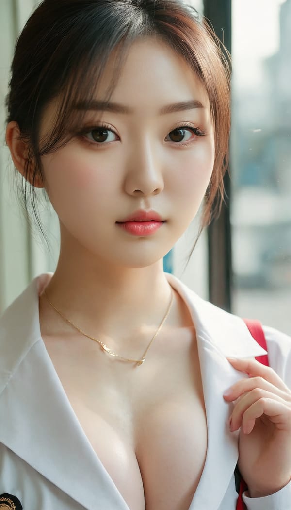 Tags: 21872187, SDXL
{"3": {"inputs": {"seed": 112134988342495, "steps": 64, "cfg": 5.05, "sampler_name": "dpmpp_2m", "scheduler": "karras", "denoise": 1.0, "model": ["27", 0], "positive": ["6", 0], "negative": ["7", 0], "latent_image": ["5", 0]}, "class_type": "KSampler"}, "4": {"inputs": {"ckpt_name": "juggernautxl.safetensors"}, "class_type": "CheckpointLoaderSimple"}, "5": {"inputs": {"width": 768, "height": 1344, "batch_size": 1}, "class_type": "EmptyLatentImage"}, "6": {"inputs": {"text": "24 year old girl, (korean:1.12), (seductive pose:0.98), (temptress:1.08), (pale skin:0.97), (idol:1.10), (slim:0.95), (double eyelids:1.10), (eyelashes:1.02), (seductive facial expression:1.13), (sexy lips:1.08), (cute:0.97), (blush:0.95), (detailed face:1.09), (beautiful eyes:1.09), (in a seductive pose:1.04), (large perky breasts:1.07), (cleavage:1.02), (thigh gap:1.02), (school uniform:1.07), choker, busy street, (candid cinema:1.01), (natural looking skin:1.02), (RAW:1.01), (portra:1.01), (skin fuzz:1.03), (detailed skin:1.09), (soft lighting:1.02), (film:1.00), (textured skin:1.01)", "clip": ["27", 1]}, "class_type": "CLIPTextEncode"}, "7": {"inputs": {"text": "(bad hands:1.05), (worst quality:1.07), (distorted:1.11), (open mouth:1.07), (watermark:1.13), (low resolution:1.12), (twisted:1.13)", "clip": ["27", 1]}, "class_type": "CLIPTextEncode"}, "8": {"inputs": {"samples": ["3", 0], "vae": ["4", 2]}, "class_type": "VAEDecode"}, "25": {"inputs": {"lora_name": "nudify_xl.safetensors", "strength_model": 0.37, "strength_clip": 0.38, "model": ["4", 0], "clip": ["4", 1]}, "class_type": "LoraLoader"}, "26": {"inputs": {"lora_name": "shirtlift_SDXL_v2.safetensors", "strength_model": 0.04, "strength_clip": 0.03, "model": ["25", 0], "clip": ["25", 1]}, "class_type": "LoraLoader"}, "27": {"inputs": {"lora_name": "PerfectEyesXL.safetensors", "strength_model": 0.16, "strength_clip": 0.11, "model": ["26", 0], "clip": ["26", 1]}, "class_type": "LoraLoader"}, "30": {"inputs": {"model_name": "4x_NMKD-Superscale-SP_178000_G.pth"}, "class_type": "UpscaleModelLoader"}, "31": {"inputs": {"upscale_model": ["30", 0], "image": ["8", 0]}, "class_type": "ImageUpscaleWithModel"}, "32": {"inputs": {"upscale_method": "lanczos", "scale_by": 0.5, "image": ["31", 0]}, "class_type": "ImageScaleBy"}, "33": {"inputs": {"pixels": ["32", 0], "vae": ["4", 2]}, "class_type": "VAEEncode"}, "34": {"inputs": {"seed": 112134988342495, "steps": 64, "cfg": 5.05, "sampler_name": "dpmpp_2m", "scheduler": "karras", "denoise": 0.3, "model": ["27", 0], "positive": ["6", 0], "negative": ["7", 0], "latent_image": ["33", 0]}, "class_type": "KSampler"}, "36": {"inputs": {"samples": ["34", 0], "vae": ["4", 2]}, "class_type": "VAEDecode"}, "39": {"inputs": {"filename_prefix": "comfyapi-1726431517188", "images": ["36", 0]}, "class_type": "SaveImage"}}