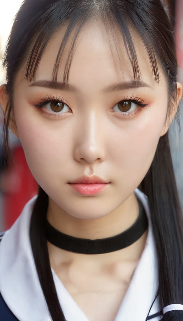 Tags: 21872187, SDXL
{"3": {"inputs": {"seed": 458271231349977, "steps": 64, "cfg": 5.98, "sampler_name": "dpmpp_2m", "scheduler": "karras", "denoise": 1.0, "model": ["27", 0], "positive": ["6", 0], "negative": ["7", 0], "latent_image": ["5", 0]}, "class_type": "KSampler"}, "4": {"inputs": {"ckpt_name": "juggernautxl.safetensors"}, "class_type": "CheckpointLoaderSimple"}, "5": {"inputs": {"width": 768, "height": 1344, "batch_size": 1}, "class_type": "EmptyLatentImage"}, "6": {"inputs": {"text": "28 year old girl, (russian:0.97), (chinese:0.97), (blush:1.05), (seductive facial expression:1.10), (detailed face:1.04), (beautiful eyes:1.05), (slim:0.95), (pale skin:1.11), (temptress:0.98), (idol:1.07), (eyelashes:1.02), (double eyelids:1.13), (cute:0.97), (seductive pose:0.95), (sexy lips:1.02), (in a seductive pose:1.13), (large perky breasts:1.07), (cleavage:1.10), (thigh gap:0.96), (school uniform:1.05), choker, busy street, (film:1.01), (RAW:1.05), (detailed skin:1.07), (natural looking skin:1.05), (portra:1.06), (skin fuzz:1.03), (textured skin:1.02), (soft lighting:1.06), (candid cinema:1.03)", "clip": ["27", 1]}, "class_type": "CLIPTextEncode"}, "7": {"inputs": {"text": "(worst quality:1.08), (twisted:1.05), (distorted:1.14), (low resolution:1.06), (watermark:1.05), (open mouth:1.14), (bad hands:1.13)", "clip": ["27", 1]}, "class_type": "CLIPTextEncode"}, "8": {"inputs": {"samples": ["3", 0], "vae": ["4", 2]}, "class_type": "VAEDecode"}, "25": {"inputs": {"lora_name": "nudify_xl.safetensors", "strength_model": 0.32, "strength_clip": 0.13, "model": ["4", 0], "clip": ["4", 1]}, "class_type": "LoraLoader"}, "26": {"inputs": {"lora_name": "shirtlift_SDXL_v2.safetensors", "strength_model": 0.18, "strength_clip": 0.17, "model": ["25", 0], "clip": ["25", 1]}, "class_type": "LoraLoader"}, "27": {"inputs": {"lora_name": "PerfectEyesXL.safetensors", "strength_model": 0.1, "strength_clip": 0.1, "model": ["26", 0], "clip": ["26", 1]}, "class_type": "LoraLoader"}, "30": {"inputs": {"model_name": "4x_NMKD-Superscale-SP_178000_G.pth"}, "class_type": "UpscaleModelLoader"}, "31": {"inputs": {"upscale_model": ["30", 0], "image": ["8", 0]}, "class_type": "ImageUpscaleWithModel"}, "32": {"inputs": {"upscale_method": "lanczos", "scale_by": 0.5, "image": ["31", 0]}, "class_type": "ImageScaleBy"}, "33": {"inputs": {"pixels": ["32", 0], "vae": ["4", 2]}, "class_type": "VAEEncode"}, "34": {"inputs": {"seed": 458271231349977, "steps": 64, "cfg": 5.98, "sampler_name": "dpmpp_2m", "scheduler": "karras", "denoise": 0.3, "model": ["27", 0], "positive": ["6", 0], "negative": ["7", 0], "latent_image": ["33", 0]}, "class_type": "KSampler"}, "36": {"inputs": {"samples": ["34", 0], "vae": ["4", 2]}, "class_type": "VAEDecode"}, "39": {"inputs": {"filename_prefix": "comfyapi-1715922318774", "images": ["36", 0]}, "class_type": "SaveImage"}}