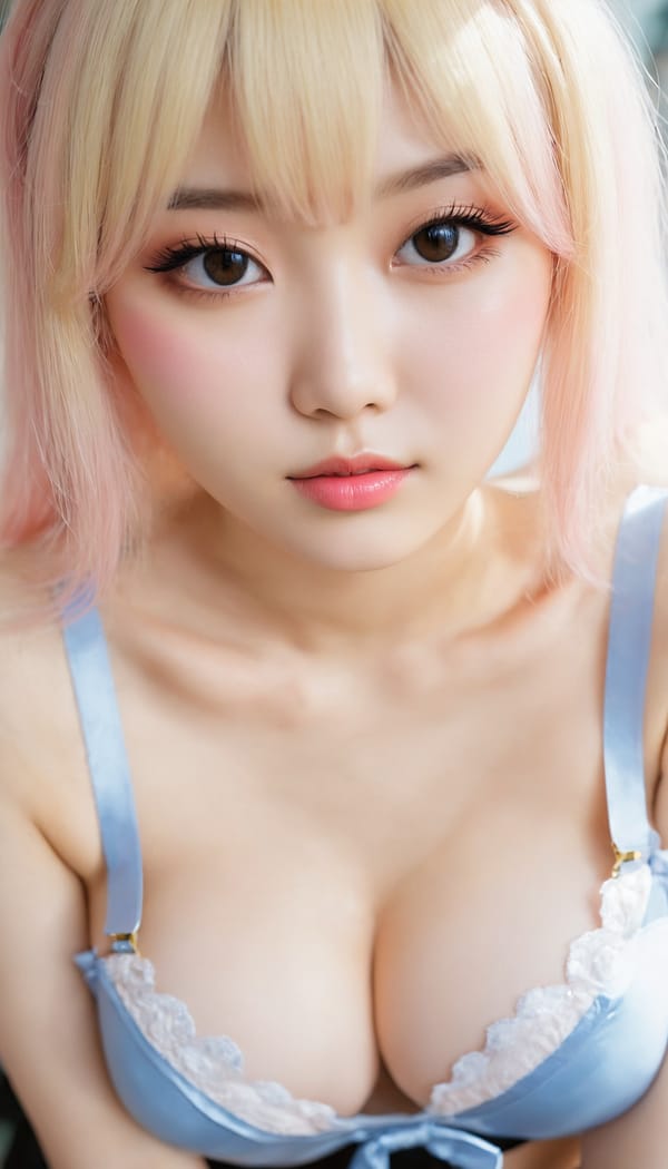 Tags: 21872187, SDXL
{"3": {"inputs": {"seed": 193355989931496, "steps": 64, "cfg": 6.3, "sampler_name": "dpmpp_2m", "scheduler": "karras", "denoise": 1.0, "model": ["27", 0], "positive": ["6", 0], "negative": ["7", 0], "latent_image": ["5", 0]}, "class_type": "KSampler"}, "4": {"inputs": {"ckpt_name": "juggernautxl.safetensors"}, "class_type": "CheckpointLoaderSimple"}, "5": {"inputs": {"width": 768, "height": 1344, "batch_size": 1}, "class_type": "EmptyLatentImage"}, "6": {"inputs": {"text": "23 year old girl, (korean:1.12), (russian:0.95), (double eyelids:1.13), (temptress:1.10), (blush:1.11), (detailed face:1.11), (pale skin:1.04), (slim:1.14), (seductive facial expression:1.09), (cute:1.05), (idol:1.12), (seductive pose:1.06), (sexy lips:1.11), (eyelashes:1.00), (beautiful eyes:1.07), (in a seductive pose:1.01), (large perky breasts:1.08), (cleavage:1.11), (thigh gap:1.12), (in a cosplay:1.04) at comiket posing for camera, (natural looking skin:1.08), (film:1.01), (skin fuzz:1.01), (portra:1.04), (detailed skin:1.08), (textured skin:1.00), (RAW:1.05), (soft lighting:1.02), (candid cinema:1.06)", "clip": ["27", 1]}, "class_type": "CLIPTextEncode"}, "7": {"inputs": {"text": "(low resolution:1.13), (distorted:1.14), (open mouth:1.13), (worst quality:1.09), (twisted:1.08), (watermark:1.05), (bad hands:1.11)", "clip": ["27", 1]}, "class_type": "CLIPTextEncode"}, "8": {"inputs": {"samples": ["3", 0], "vae": ["4", 2]}, "class_type": "VAEDecode"}, "25": {"inputs": {"lora_name": "nudify_xl.safetensors", "strength_model": 0.37, "strength_clip": 0.01, "model": ["4", 0], "clip": ["4", 1]}, "class_type": "LoraLoader"}, "26": {"inputs": {"lora_name": "shirtlift_SDXL_v2.safetensors", "strength_model": 0.0, "strength_clip": 0.0, "model": ["25", 0], "clip": ["25", 1]}, "class_type": "LoraLoader"}, "27": {"inputs": {"lora_name": "PerfectEyesXL.safetensors", "strength_model": 0.04, "strength_clip": 0.17, "model": ["26", 0], "clip": ["26", 1]}, "class_type": "LoraLoader"}, "30": {"inputs": {"model_name": "4x_NMKD-Superscale-SP_178000_G.pth"}, "class_type": "UpscaleModelLoader"}, "31": {"inputs": {"upscale_model": ["30", 0], "image": ["8", 0]}, "class_type": "ImageUpscaleWithModel"}, "32": {"inputs": {"upscale_method": "lanczos", "scale_by": 0.5, "image": ["31", 0]}, "class_type": "ImageScaleBy"}, "33": {"inputs": {"pixels": ["32", 0], "vae": ["4", 2]}, "class_type": "VAEEncode"}, "34": {"inputs": {"seed": 193355989931496, "steps": 64, "cfg": 6.3, "sampler_name": "dpmpp_2m", "scheduler": "karras", "denoise": 0.3, "model": ["27", 0], "positive": ["6", 0], "negative": ["7", 0], "latent_image": ["33", 0]}, "class_type": "KSampler"}, "36": {"inputs": {"samples": ["34", 0], "vae": ["4", 2]}, "class_type": "VAEDecode"}, "39": {"inputs": {"filename_prefix": "comfyapi-1731943099238", "images": ["36", 0]}, "class_type": "SaveImage"}}