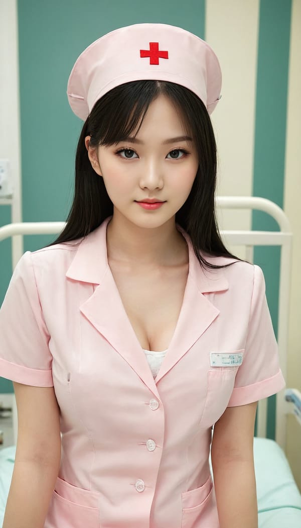 Tags: 21872187, SDXL
{"3": {"inputs": {"seed": 609753244004795, "steps": 32, "cfg": 6.31, "sampler_name": "dpmpp_2m", "scheduler": "karras", "denoise": 1.0, "model": ["27", 0], "positive": ["6", 0], "negative": ["7", 0], "latent_image": ["5", 0]}, "class_type": "KSampler"}, "4": {"inputs": {"ckpt_name": "juggernautXL_v8Rundiffusion.safetensors"}, "class_type": "CheckpointLoaderSimple"}, "5": {"inputs": {"width": 768, "height": 1344, "batch_size": 1}, "class_type": "EmptyLatentImage"}, "6": {"inputs": {"text": "21 year old girl, (russian:0.99), (chinese:1.06), (taiwanese:1.13), (double eyelids:0.98), (pale skin:1.02), (detailed face:0.98), (slim:0.99), (temptress:1.11), (cute:1.01), (eyelashes:1.02), (beautiful eyes:1.09), (sexy lips:1.00), (blush:0.96), (idol:1.00), (seductive facial expression:0.98), (seductive pose:1.03), (in a seductive pose:0.98), (large perky breasts:1.10), (cleavage:1.13), (thigh gap:1.01), (nurse in uniform:1.14) working in a hospital ward, (natural looking skin:1.05), (detailed skin:1.05), (candid cinema:1.02), (portra:1.04), (soft lighting:1.02), (textured skin:1.01), (RAW:1.04), (skin fuzz:1.08), (film:1.00)", "clip": ["27", 1]}, "class_type": "CLIPTextEncode"}, "7": {"inputs": {"text": "(low resolution:1.08), (worst quality:1.06), (bad hands:1.13), (twisted:1.05), (distorted:1.13), (open mouth:1.14), (watermark:1.13)", "clip": ["27", 1]}, "class_type": "CLIPTextEncode"}, "8": {"inputs": {"samples": ["3", 0], "vae": ["4", 2]}, "class_type": "VAEDecode"}, "25": {"inputs": {"lora_name": "nudify_xl.safetensors", "strength_model": 0.2, "strength_clip": 0.11, "model": ["4", 0], "clip": ["4", 1]}, "class_type": "LoraLoader"}, "26": {"inputs": {"lora_name": "shirtlift_SDXL_v2.safetensors", "strength_model": 0.02, "strength_clip": 0.06, "model": ["25", 0], "clip": ["25", 1]}, "class_type": "LoraLoader"}, "27": {"inputs": {"lora_name": "PerfectEyesXL.safetensors", "strength_model": 0.12, "strength_clip": 0.02, "model": ["26", 0], "clip": ["26", 1]}, "class_type": "LoraLoader"}, "30": {"inputs": {"model_name": "4x_NMKD-Superscale-SP_178000_G.pth"}, "class_type": "UpscaleModelLoader"}, "31": {"inputs": {"upscale_model": ["30", 0], "image": ["8", 0]}, "class_type": "ImageUpscaleWithModel"}, "32": {"inputs": {"upscale_method": "lanczos", "scale_by": 0.5, "image": ["31", 0]}, "class_type": "ImageScaleBy"}, "33": {"inputs": {"pixels": ["32", 0], "vae": ["4", 2]}, "class_type": "VAEEncode"}, "34": {"inputs": {"seed": 609753244004795, "steps": 32, "cfg": 6.31, "sampler_name": "dpmpp_2m", "scheduler": "karras", "denoise": 0.3, "model": ["27", 0], "positive": ["6", 0], "negative": ["7", 0], "latent_image": ["33", 0]}, "class_type": "KSampler"}, "36": {"inputs": {"samples": ["34", 0], "vae": ["4", 2]}, "class_type": "VAEDecode"}, "39": {"inputs": {"filename_prefix": "comfyapi-1708147453956", "images": ["36", 0]}, "class_type": "SaveImage"}}