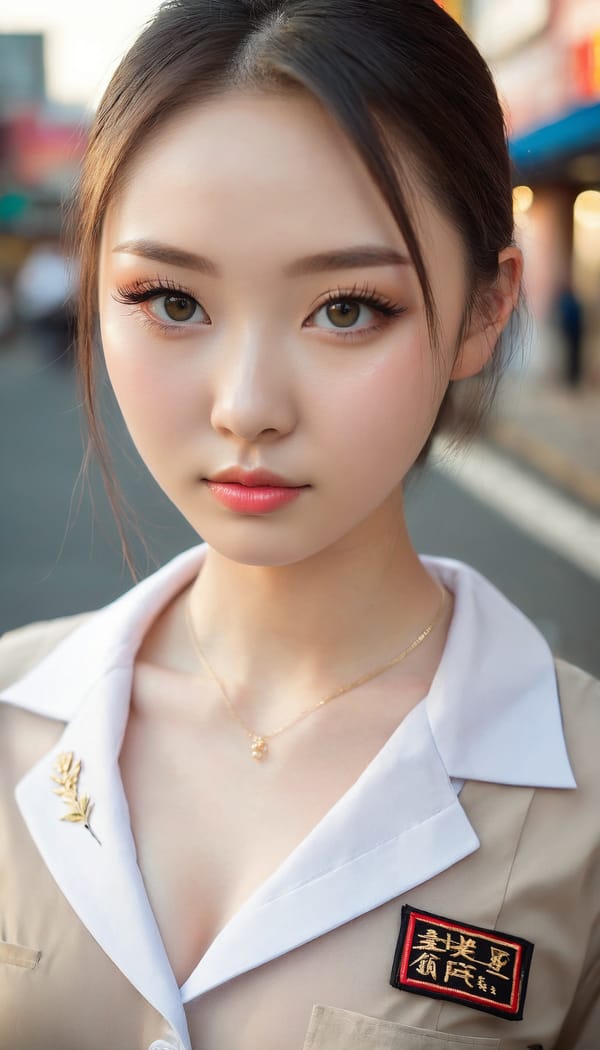 Tags: 21872187, SDXL
{"3": {"inputs": {"seed": 618409224904739, "steps": 64, "cfg": 6.78, "sampler_name": "dpmpp_2m", "scheduler": "karras", "denoise": 1.0, "model": ["27", 0], "positive": ["6", 0], "negative": ["7", 0], "latent_image": ["5", 0]}, "class_type": "KSampler"}, "4": {"inputs": {"ckpt_name": "juggernautxl.safetensors"}, "class_type": "CheckpointLoaderSimple"}, "5": {"inputs": {"width": 768, "height": 1344, "batch_size": 1}, "class_type": "EmptyLatentImage"}, "6": {"inputs": {"text": "21 year old girl, (russian:1.12), (chinese:1.02), (beautiful eyes:1.13), (eyelashes:1.11), (blush:1.02), (seductive pose:1.11), (seductive facial expression:1.06), (temptress:1.03), (detailed face:1.06), (cute:1.05), (double eyelids:1.08), (pale skin:1.09), (idol:0.99), (slim:0.97), (sexy lips:0.97), (in a seductive pose:1.11), (large perky breasts:0.99), (cleavage:1.09), (thigh gap:1.10), (school uniform:1.12), choker, busy street, (skin fuzz:1.04), (portra:1.01), (detailed skin:1.09), (soft lighting:1.04), (film:1.01), (candid cinema:1.04), (RAW:1.05), (textured skin:1.00), (natural looking skin:1.07)", "clip": ["27", 1]}, "class_type": "CLIPTextEncode"}, "7": {"inputs": {"text": "(distorted:1.08), (open mouth:1.12), (watermark:1.12), (twisted:1.10), (bad hands:1.08), (worst quality:1.14), (low resolution:1.08)", "clip": ["27", 1]}, "class_type": "CLIPTextEncode"}, "8": {"inputs": {"samples": ["3", 0], "vae": ["4", 2]}, "class_type": "VAEDecode"}, "25": {"inputs": {"lora_name": "nudify_xl.safetensors", "strength_model": 0.05, "strength_clip": 0.29, "model": ["4", 0], "clip": ["4", 1]}, "class_type": "LoraLoader"}, "26": {"inputs": {"lora_name": "shirtlift_SDXL_v2.safetensors", "strength_model": 0.01, "strength_clip": 0.01, "model": ["25", 0], "clip": ["25", 1]}, "class_type": "LoraLoader"}, "27": {"inputs": {"lora_name": "PerfectEyesXL.safetensors", "strength_model": 0.09, "strength_clip": 0.15, "model": ["26", 0], "clip": ["26", 1]}, "class_type": "LoraLoader"}, "30": {"inputs": {"model_name": "4x_NMKD-Superscale-SP_178000_G.pth"}, "class_type": "UpscaleModelLoader"}, "31": {"inputs": {"upscale_model": ["30", 0], "image": ["8", 0]}, "class_type": "ImageUpscaleWithModel"}, "32": {"inputs": {"upscale_method": "lanczos", "scale_by": 0.5, "image": ["31", 0]}, "class_type": "ImageScaleBy"}, "33": {"inputs": {"pixels": ["32", 0], "vae": ["4", 2]}, "class_type": "VAEEncode"}, "34": {"inputs": {"seed": 618409224904739, "steps": 64, "cfg": 6.78, "sampler_name": "dpmpp_2m", "scheduler": "karras", "denoise": 0.3, "model": ["27", 0], "positive": ["6", 0], "negative": ["7", 0], "latent_image": ["33", 0]}, "class_type": "KSampler"}, "36": {"inputs": {"samples": ["34", 0], "vae": ["4", 2]}, "class_type": "VAEDecode"}, "39": {"inputs": {"filename_prefix": "comfyapi-1716354708481", "images": ["36", 0]}, "class_type": "SaveImage"}}