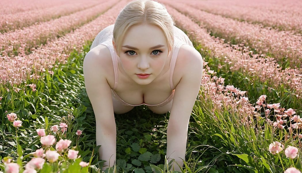 Tags: 21872187, SDXL
{"3": {"inputs": {"seed": 467760445651318, "steps": 32, "cfg": 6.37, "sampler_name": "dpmpp_2m", "scheduler": "karras", "denoise": 1.0, "model": ["27", 0], "positive": ["6", 0], "negative": ["7", 0], "latent_image": ["5", 0]}, "class_type": "KSampler"}, "4": {"inputs": {"ckpt_name": "juggernautXL_v8Rundiffusion.safetensors"}, "class_type": "CheckpointLoaderSimple"}, "5": {"inputs": {"width": 1344, "height": 768, "batch_size": 1}, "class_type": "EmptyLatentImage"}, "6": {"inputs": {"text": "22 year old girl, (russian:1.04), (eyelashes:1.06), (pale skin:1.08), (double eyelids:1.04), (idol:1.12), (detailed face:1.14), (slim:1.05), (seductive pose:1.00), (sexy lips:1.01), (cute:1.03), (temptress:1.10), (beautiful eyes:1.10), (blush:1.08), (on all fours:0.96), (spreading ass cheeks:1.11), (from behind:1.13), (backboob:1.07), wearing (translucent clothes:1.11) on a flower field, (candid cinema:1.02), (textured skin:1.07), (film:1.04), (RAW:1.08), (detailed skin:1.04), (natural looking skin:1.09), (soft lighting:1.09), (portra:1.06), (skin fuzz:1.03)", "clip": ["27", 1]}, "class_type": "CLIPTextEncode"}, "7": {"inputs": {"text": "(bad hands:1.09), (worst quality:1.11), (open mouth:1.06), (twisted:1.08), (watermark:1.13), (low resolution:1.05), (distorted:1.12)", "clip": ["27", 1]}, "class_type": "CLIPTextEncode"}, "8": {"inputs": {"samples": ["3", 0], "vae": ["4", 2]}, "class_type": "VAEDecode"}, "25": {"inputs": {"lora_name": "nudify_xl.safetensors", "strength_model": 0.13, "strength_clip": 0.29, "model": ["4", 0], "clip": ["4", 1]}, "class_type": "LoraLoader"}, "26": {"inputs": {"lora_name": "shirtlift_SDXL_v2.safetensors", "strength_model": 0.01, "strength_clip": 0.11, "model": ["25", 0], "clip": ["25", 1]}, "class_type": "LoraLoader"}, "27": {"inputs": {"lora_name": "PerfectEyesXL.safetensors", "strength_model": 0.09, "strength_clip": 0.01, "model": ["26", 0], "clip": ["26", 1]}, "class_type": "LoraLoader"}, "30": {"inputs": {"model_name": "4x_NMKD-Superscale-SP_178000_G.pth"}, "class_type": "UpscaleModelLoader"}, "31": {"inputs": {"upscale_model": ["30", 0], "image": ["8", 0]}, "class_type": "ImageUpscaleWithModel"}, "32": {"inputs": {"upscale_method": "lanczos", "scale_by": 0.5, "image": ["31", 0]}, "class_type": "ImageScaleBy"}, "33": {"inputs": {"pixels": ["32", 0], "vae": ["4", 2]}, "class_type": "VAEEncode"}, "34": {"inputs": {"seed": 467760445651318, "steps": 32, "cfg": 6.37, "sampler_name": "dpmpp_2m", "scheduler": "karras", "denoise": 0.3, "model": ["27", 0], "positive": ["6", 0], "negative": ["7", 0], "latent_image": ["33", 0]}, "class_type": "KSampler"}, "36": {"inputs": {"samples": ["34", 0], "vae": ["4", 2]}, "class_type": "VAEDecode"}, "39": {"inputs": {"filename_prefix": "comfyapi-1708243214788", "images": ["36", 0]}, "class_type": "SaveImage"}}