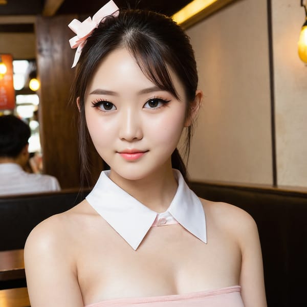 Tags: 21872187, SDXL
{"3": {"inputs": {"seed": 640793039797104, "steps": 32, "cfg": 5.59, "sampler_name": "dpmpp_2m", "scheduler": "karras", "denoise": 1.0, "model": ["27", 0], "positive": ["6", 0], "negative": ["7", 0], "latent_image": ["5", 0]}, "class_type": "KSampler"}, "4": {"inputs": {"ckpt_name": "juggernautXL_v8Rundiffusion.safetensors"}, "class_type": "CheckpointLoaderSimple"}, "5": {"inputs": {"width": 1024, "height": 1024, "batch_size": 1}, "class_type": "EmptyLatentImage"}, "6": {"inputs": {"text": "22 year old girl, (japanese:1.14), (taiwanese:1.03), (korean:0.99), (eyelashes:1.09), (cute:0.96), (idol:1.08), (slim:1.00), (seductive pose:1.03), (temptress:1.11), (blush:1.13), (seductive facial expression:1.02), (detailed face:1.10), (pale skin:1.10), (double eyelids:0.96), (beautiful eyes:1.11), (perky ass:1.04), (exposed ass:0.98), (looking back:1.13), (sexy ass:1.13), (thigh gap:1.05), (a waitress in uniform:0.95) working at a restaurant, (RAW:1.01), (candid cinema:1.03), (detailed skin:1.00), (textured skin:1.08), (portra:1.02), (soft lighting:1.02), (natural looking skin:1.04), (film:1.01), (skin fuzz:1.05)", "clip": ["27", 1]}, "class_type": "CLIPTextEncode"}, "7": {"inputs": {"text": "(open mouth:1.10), (twisted:1.08), (distorted:1.11), (bad hands:1.13), (worst quality:1.10), (low resolution:1.11), (watermark:1.05)", "clip": ["27", 1]}, "class_type": "CLIPTextEncode"}, "8": {"inputs": {"samples": ["3", 0], "vae": ["4", 2]}, "class_type": "VAEDecode"}, "25": {"inputs": {"lora_name": "nudify_xl.safetensors", "strength_model": 0.08, "strength_clip": 0.18, "model": ["4", 0], "clip": ["4", 1]}, "class_type": "LoraLoader"}, "26": {"inputs": {"lora_name": "shirtlift_SDXL_v2.safetensors", "strength_model": 0.11, "strength_clip": 0.19, "model": ["25", 0], "clip": ["25", 1]}, "class_type": "LoraLoader"}, "27": {"inputs": {"lora_name": "PerfectEyesXL.safetensors", "strength_model": 0.08, "strength_clip": 0.05, "model": ["26", 0], "clip": ["26", 1]}, "class_type": "LoraLoader"}, "30": {"inputs": {"model_name": "4x_NMKD-Superscale-SP_178000_G.pth"}, "class_type": "UpscaleModelLoader"}, "31": {"inputs": {"upscale_model": ["30", 0], "image": ["8", 0]}, "class_type": "ImageUpscaleWithModel"}, "32": {"inputs": {"upscale_method": "lanczos", "scale_by": 0.5, "image": ["31", 0]}, "class_type": "ImageScaleBy"}, "33": {"inputs": {"pixels": ["32", 0], "vae": ["4", 2]}, "class_type": "VAEEncode"}, "34": {"inputs": {"seed": 640793039797104, "steps": 32, "cfg": 5.59, "sampler_name": "dpmpp_2m", "scheduler": "karras", "denoise": 0.3, "model": ["27", 0], "positive": ["6", 0], "negative": ["7", 0], "latent_image": ["33", 0]}, "class_type": "KSampler"}, "36": {"inputs": {"samples": ["34", 0], "vae": ["4", 2]}, "class_type": "VAEDecode"}, "39": {"inputs": {"filename_prefix": "comfyapi-1708046551285", "images": ["36", 0]}, "class_type": "SaveImage"}}