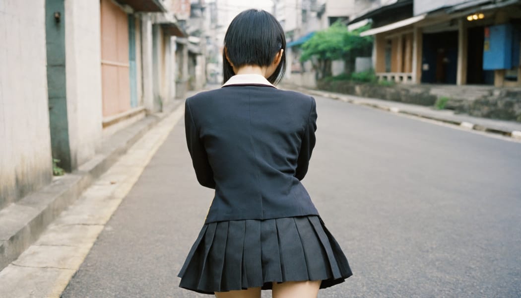 Tags: 21872187, SDXL
{"3": {"inputs": {"seed": 466182080546376, "steps": 64, "cfg": 5.35, "sampler_name": "dpmpp_2m", "scheduler": "karras", "denoise": 1.0, "model": ["27", 0], "positive": ["6", 0], "negative": ["7", 0], "latent_image": ["5", 0]}, "class_type": "KSampler"}, "4": {"inputs": {"ckpt_name": "helloworldxl.safetensors"}, "class_type": "CheckpointLoaderSimple"}, "5": {"inputs": {"width": 1344, "height": 768, "batch_size": 1}, "class_type": "EmptyLatentImage"}, "6": {"inputs": {"text": "27 year old girl, (taiwanese:1.01), (seductive facial expression:1.04), (blush:1.06), (detailed face:1.10), (idol:1.13), (temptress:1.06), (pale skin:1.14), (sexy lips:1.00), (double eyelids:1.09), (slim:1.12), (beautiful eyes:1.07), (seductive pose:1.05), (cute:1.14), (on all fours:1.03), (spreading ass cheeks:1.00), (from behind:1.13), (backboob:1.10), (school uniform:1.11), choker, busy street, (RAW:1.01), (film:1.05), (portra:1.04), (detailed skin:1.03), (skin fuzz:1.06), (candid cinema:1.03), (soft lighting:1.07), (natural looking skin:1.03), (textured skin:1.06)", "clip": ["27", 1]}, "class_type": "CLIPTextEncode"}, "7": {"inputs": {"text": "(low resolution:1.06), (bad hands:1.10), (open mouth:1.14), (twisted:1.13), (distorted:1.12), (watermark:1.12), (worst quality:1.05)", "clip": ["27", 1]}, "class_type": "CLIPTextEncode"}, "8": {"inputs": {"samples": ["3", 0], "vae": ["4", 2]}, "class_type": "VAEDecode"}, "25": {"inputs": {"lora_name": "nudify_xl.safetensors", "strength_model": 0.06, "strength_clip": 0.2, "model": ["4", 0], "clip": ["4", 1]}, "class_type": "LoraLoader"}, "26": {"inputs": {"lora_name": "shirtlift_SDXL_v2.safetensors", "strength_model": 0.16, "strength_clip": 0.16, "model": ["25", 0], "clip": ["25", 1]}, "class_type": "LoraLoader"}, "27": {"inputs": {"lora_name": "PerfectEyesXL.safetensors", "strength_model": 0.18, "strength_clip": 0.1, "model": ["26", 0], "clip": ["26", 1]}, "class_type": "LoraLoader"}, "30": {"inputs": {"model_name": "4x_NMKD-Superscale-SP_178000_G.pth"}, "class_type": "UpscaleModelLoader"}, "31": {"inputs": {"upscale_model": ["30", 0], "image": ["8", 0]}, "class_type": "ImageUpscaleWithModel"}, "32": {"inputs": {"upscale_method": "lanczos", "scale_by": 0.5, "image": ["31", 0]}, "class_type": "ImageScaleBy"}, "33": {"inputs": {"pixels": ["32", 0], "vae": ["4", 2]}, "class_type": "VAEEncode"}, "34": {"inputs": {"seed": 466182080546376, "steps": 64, "cfg": 5.35, "sampler_name": "dpmpp_2m", "scheduler": "karras", "denoise": 0.3, "model": ["27", 0], "positive": ["6", 0], "negative": ["7", 0], "latent_image": ["33", 0]}, "class_type": "KSampler"}, "36": {"inputs": {"samples": ["34", 0], "vae": ["4", 2]}, "class_type": "VAEDecode"}, "39": {"inputs": {"filename_prefix": "comfyapi-1726857289924", "images": ["36", 0]}, "class_type": "SaveImage"}}