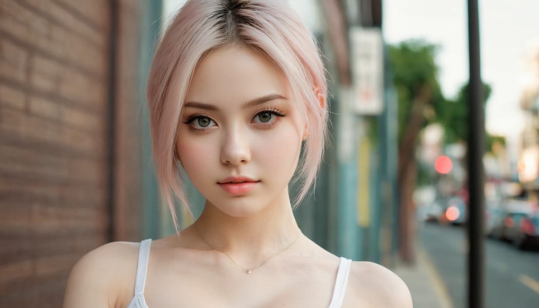 Tags: 21872187, SDXL
{"3": {"inputs": {"seed": 210709395578411, "steps": 32, "cfg": 6.44, "sampler_name": "dpmpp_2m", "scheduler": "karras", "denoise": 1.0, "model": ["27", 0], "positive": ["6", 0], "negative": ["7", 0], "latent_image": ["5", 0]}, "class_type": "KSampler"}, "4": {"inputs": {"ckpt_name": "juggernautxl.safetensors"}, "class_type": "CheckpointLoaderSimple"}, "5": {"inputs": {"width": 1344, "height": 768, "batch_size": 1}, "class_type": "EmptyLatentImage"}, "6": {"inputs": {"text": "23 year old girl, (idol:1.00), (slim:1.14), (beautiful eyes:0.98), (blush:1.04), (detailed face:1.11), (temptress:1.06), (pale skin:1.03), (double eyelids:1.09), (eyelashes:1.07), (seductive pose:1.08), (cute:1.09), (seductive facial expression:1.10), (sexy lips:0.98), (in a seductive pose:0.99), (large perky breasts:1.09), (cleavage:1.10), (thigh gap:1.12), (white tanktop:0.96), busy street, (textured skin:1.05), (portra:1.06), (RAW:1.08), (skin fuzz:1.02), (candid cinema:1.08), (detailed skin:1.02), (natural looking skin:1.08), (soft lighting:1.05), (film:1.04)", "clip": ["27", 1]}, "class_type": "CLIPTextEncode"}, "7": {"inputs": {"text": "(worst quality:1.13), (open mouth:1.06), (bad hands:1.05), (distorted:1.08), (low resolution:1.08), (watermark:1.09), (twisted:1.10)", "clip": ["27", 1]}, "class_type": "CLIPTextEncode"}, "8": {"inputs": {"samples": ["3", 0], "vae": ["4", 2]}, "class_type": "VAEDecode"}, "25": {"inputs": {"lora_name": "nudify_xl.safetensors", "strength_model": 0.18, "strength_clip": 0.02, "model": ["4", 0], "clip": ["4", 1]}, "class_type": "LoraLoader"}, "26": {"inputs": {"lora_name": "shirtlift_SDXL_v2.safetensors", "strength_model": 0.09, "strength_clip": 0.02, "model": ["25", 0], "clip": ["25", 1]}, "class_type": "LoraLoader"}, "27": {"inputs": {"lora_name": "PerfectEyesXL.safetensors", "strength_model": 0.14, "strength_clip": 0.17, "model": ["26", 0], "clip": ["26", 1]}, "class_type": "LoraLoader"}, "30": {"inputs": {"model_name": "4x_NMKD-Superscale-SP_178000_G.pth"}, "class_type": "UpscaleModelLoader"}, "31": {"inputs": {"upscale_model": ["30", 0], "image": ["8", 0]}, "class_type": "ImageUpscaleWithModel"}, "32": {"inputs": {"upscale_method": "lanczos", "scale_by": 0.5, "image": ["31", 0]}, "class_type": "ImageScaleBy"}, "33": {"inputs": {"pixels": ["32", 0], "vae": ["4", 2]}, "class_type": "VAEEncode"}, "34": {"inputs": {"seed": 210709395578411, "steps": 32, "cfg": 6.44, "sampler_name": "dpmpp_2m", "scheduler": "karras", "denoise": 0.3, "model": ["27", 0], "positive": ["6", 0], "negative": ["7", 0], "latent_image": ["33", 0]}, "class_type": "KSampler"}, "36": {"inputs": {"samples": ["34", 0], "vae": ["4", 2]}, "class_type": "VAEDecode"}, "39": {"inputs": {"filename_prefix": "comfyapi-1716582249614", "images": ["36", 0]}, "class_type": "SaveImage"}}