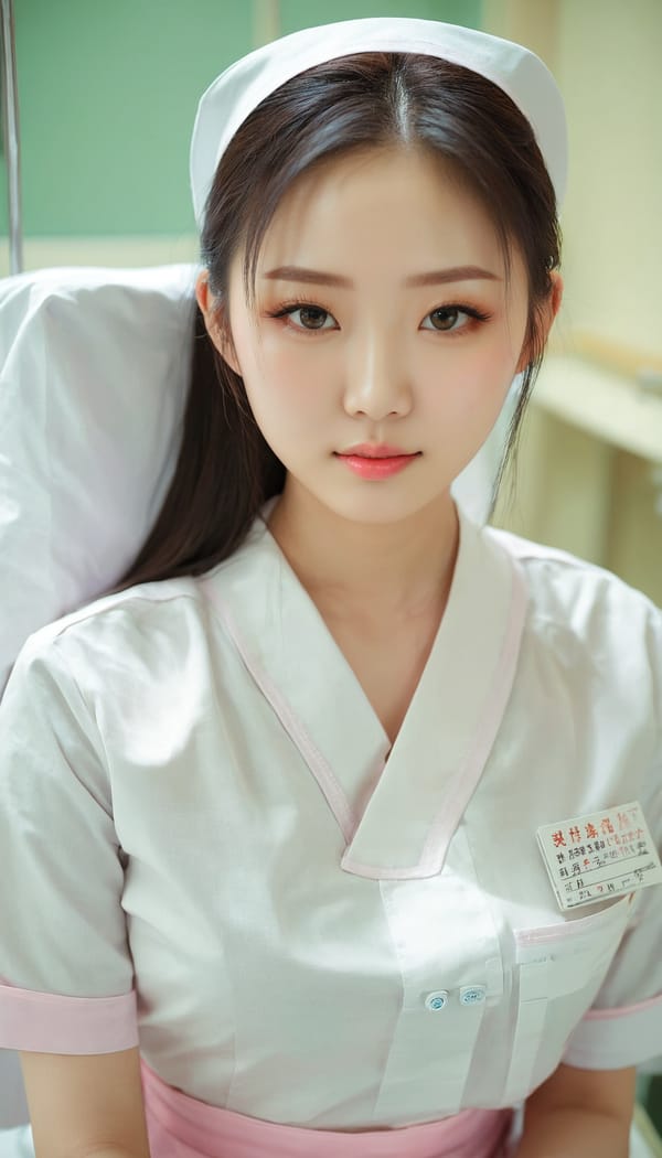 Tags: 21872187, SDXL
{"3": {"inputs": {"seed": 492671857375046, "steps": 64, "cfg": 7.09, "sampler_name": "dpmpp_2m", "scheduler": "karras", "denoise": 1.0, "model": ["27", 0], "positive": ["6", 0], "negative": ["7", 0], "latent_image": ["5", 0]}, "class_type": "KSampler"}, "4": {"inputs": {"ckpt_name": "juggernautxl.safetensors"}, "class_type": "CheckpointLoaderSimple"}, "5": {"inputs": {"width": 768, "height": 1344, "batch_size": 1}, "class_type": "EmptyLatentImage"}, "6": {"inputs": {"text": "22 year old girl, (chinese:1.03), (double eyelids:1.08), (detailed face:1.03), (cute:1.01), (eyelashes:1.06), (slim:1.14), (sexy lips:1.04), (blush:1.08), (temptress:1.14), (pale skin:1.09), (idol:1.09), (beautiful eyes:1.03), (seductive pose:1.02), (seductive facial expression:1.02), (in a seductive pose:1.10), (large perky breasts:0.98), (cleavage:1.01), (thigh gap:1.13), (nurse in uniform:1.10) working in a hospital ward, (film:1.06), (RAW:1.03), (soft lighting:1.00), (candid cinema:1.04), (textured skin:1.00), (detailed skin:1.02), (skin fuzz:1.05), (natural looking skin:1.04), (portra:1.03)", "clip": ["27", 1]}, "class_type": "CLIPTextEncode"}, "7": {"inputs": {"text": "(watermark:1.06), (twisted:1.09), (worst quality:1.13), (bad hands:1.14), (open mouth:1.10), (distorted:1.06), (low resolution:1.07)", "clip": ["27", 1]}, "class_type": "CLIPTextEncode"}, "8": {"inputs": {"samples": ["3", 0], "vae": ["4", 2]}, "class_type": "VAEDecode"}, "25": {"inputs": {"lora_name": "nudify_xl.safetensors", "strength_model": 0.24, "strength_clip": 0.25, "model": ["4", 0], "clip": ["4", 1]}, "class_type": "LoraLoader"}, "26": {"inputs": {"lora_name": "shirtlift_SDXL_v2.safetensors", "strength_model": 0.0, "strength_clip": 0.12, "model": ["25", 0], "clip": ["25", 1]}, "class_type": "LoraLoader"}, "27": {"inputs": {"lora_name": "PerfectEyesXL.safetensors", "strength_model": 0.16, "strength_clip": 0.08, "model": ["26", 0], "clip": ["26", 1]}, "class_type": "LoraLoader"}, "30": {"inputs": {"model_name": "4x_NMKD-Superscale-SP_178000_G.pth"}, "class_type": "UpscaleModelLoader"}, "31": {"inputs": {"upscale_model": ["30", 0], "image": ["8", 0]}, "class_type": "ImageUpscaleWithModel"}, "32": {"inputs": {"upscale_method": "lanczos", "scale_by": 0.5, "image": ["31", 0]}, "class_type": "ImageScaleBy"}, "33": {"inputs": {"pixels": ["32", 0], "vae": ["4", 2]}, "class_type": "VAEEncode"}, "34": {"inputs": {"seed": 492671857375046, "steps": 64, "cfg": 7.09, "sampler_name": "dpmpp_2m", "scheduler": "karras", "denoise": 0.3, "model": ["27", 0], "positive": ["6", 0], "negative": ["7", 0], "latent_image": ["33", 0]}, "class_type": "KSampler"}, "36": {"inputs": {"samples": ["34", 0], "vae": ["4", 2]}, "class_type": "VAEDecode"}, "39": {"inputs": {"filename_prefix": "comfyapi-1716581626001", "images": ["36", 0]}, "class_type": "SaveImage"}}