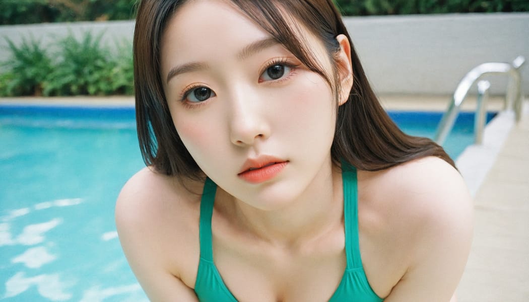 Tags: 21872187, SDXL
{"3": {"inputs": {"seed": 755556375976212, "steps": 64, "cfg": 6.29, "sampler_name": "dpmpp_2m", "scheduler": "karras", "denoise": 1.0, "model": ["27", 0], "positive": ["6", 0], "negative": ["7", 0], "latent_image": ["5", 0]}, "class_type": "KSampler"}, "4": {"inputs": {"ckpt_name": "leosamsHelloworldSDXL_helloworldSDXL32DPO.safetensors"}, "class_type": "CheckpointLoaderSimple"}, "5": {"inputs": {"width": 1344, "height": 768, "batch_size": 1}, "class_type": "EmptyLatentImage"}, "6": {"inputs": {"text": "19 year old girl, (korean:1.14), (japanese:1.07), (irish:1.05), (detailed face:1.09), (slim:0.99), (idol:1.09), (beautiful eyes:1.10), (double eyelids:0.99), (cute:1.02), (seductive facial expression:1.08), (pale skin:1.06), (temptress:1.12), (eyelashes:1.14), (seductive pose:0.99), (blush:0.97), (perky ass:1.04), (exposed ass:1.08), (looking back:1.09), (sexy ass:1.12), (thigh gap:0.96), (in a swimsuit:1.05) at a pool, (natural looking skin:1.06), (candid cinema:1.05), (portra:1.06), (skin fuzz:1.05), (textured skin:1.08), (detailed skin:1.01), (soft lighting:1.03), (RAW:1.00), (film:1.05)", "clip": ["27", 1]}, "class_type": "CLIPTextEncode"}, "7": {"inputs": {"text": "(distorted:1.10), (low resolution:1.12), (watermark:1.09), (open mouth:1.06), (bad hands:1.12), (twisted:1.13), (worst quality:1.07)", "clip": ["27", 1]}, "class_type": "CLIPTextEncode"}, "8": {"inputs": {"samples": ["3", 0], "vae": ["4", 2]}, "class_type": "VAEDecode"}, "25": {"inputs": {"lora_name": "nudify_xl.safetensors", "strength_model": 0.24, "strength_clip": 0.04, "model": ["4", 0], "clip": ["4", 1]}, "class_type": "LoraLoader"}, "26": {"inputs": {"lora_name": "shirtlift_SDXL_v2.safetensors", "strength_model": 0.04, "strength_clip": 0.04, "model": ["25", 0], "clip": ["25", 1]}, "class_type": "LoraLoader"}, "27": {"inputs": {"lora_name": "PerfectEyesXL.safetensors", "strength_model": 0.16, "strength_clip": 0.15, "model": ["26", 0], "clip": ["26", 1]}, "class_type": "LoraLoader"}, "30": {"inputs": {"model_name": "4x_NMKD-Superscale-SP_178000_G.pth"}, "class_type": "UpscaleModelLoader"}, "31": {"inputs": {"upscale_model": ["30", 0], "image": ["8", 0]}, "class_type": "ImageUpscaleWithModel"}, "32": {"inputs": {"upscale_method": "lanczos", "scale_by": 0.5, "image": ["31", 0]}, "class_type": "ImageScaleBy"}, "33": {"inputs": {"pixels": ["32", 0], "vae": ["4", 2]}, "class_type": "VAEEncode"}, "34": {"inputs": {"seed": 755556375976212, "steps": 64, "cfg": 6.29, "sampler_name": "dpmpp_2m", "scheduler": "karras", "denoise": 0.3, "model": ["27", 0], "positive": ["6", 0], "negative": ["7", 0], "latent_image": ["33", 0]}, "class_type": "KSampler"}, "36": {"inputs": {"samples": ["34", 0], "vae": ["4", 2]}, "class_type": "VAEDecode"}, "39": {"inputs": {"filename_prefix": "comfyapi-1707591188832", "images": ["36", 0]}, "class_type": "SaveImage"}}