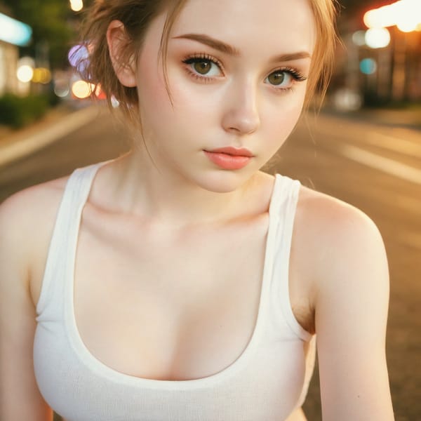 Tags: 21872187, SDXL
{"3": {"inputs": {"seed": 894572268907012, "steps": 32, "cfg": 5.5, "sampler_name": "dpmpp_2m", "scheduler": "karras", "denoise": 1.0, "model": ["27", 0], "positive": ["6", 0], "negative": ["7", 0], "latent_image": ["5", 0]}, "class_type": "KSampler"}, "4": {"inputs": {"ckpt_name": "juggernautxl.safetensors"}, "class_type": "CheckpointLoaderSimple"}, "5": {"inputs": {"width": 1024, "height": 1024, "batch_size": 1}, "class_type": "EmptyLatentImage"}, "6": {"inputs": {"text": "18 year old girl, (eyelashes:1.13), (slim:1.01), (beautiful eyes:1.14), (pale skin:1.14), (detailed face:1.00), (seductive facial expression:1.11), (cute:1.10), (blush:1.12), (idol:1.07), (sexy lips:1.09), (on all fours:0.96), (spreading ass cheeks:1.06), (from behind:1.07), (backboob:0.96), (white tanktop:1.11), busy street, (RAW:1.00), (soft lighting:1.06), (portra:1.09), (natural looking skin:1.01), (textured skin:1.04), (film:1.08), (detailed skin:1.07), (candid cinema:1.04), (skin fuzz:1.08)", "clip": ["27", 1]}, "class_type": "CLIPTextEncode"}, "7": {"inputs": {"text": "(open mouth:1.08), (twisted:1.07), (distorted:1.12), (watermark:1.06), (low resolution:1.05), (bad hands:1.08)", "clip": ["27", 1]}, "class_type": "CLIPTextEncode"}, "8": {"inputs": {"samples": ["3", 0], "vae": ["4", 2]}, "class_type": "VAEDecode"}, "25": {"inputs": {"lora_name": "nudify_xl.safetensors", "strength_model": 0.27, "strength_clip": 0.27, "model": ["4", 0], "clip": ["4", 1]}, "class_type": "LoraLoader"}, "26": {"inputs": {"lora_name": "shirtlift_SDXL_v2.safetensors", "strength_model": 0.04, "strength_clip": 0.0, "model": ["25", 0], "clip": ["25", 1]}, "class_type": "LoraLoader"}, "27": {"inputs": {"lora_name": "PerfectEyesXL.safetensors", "strength_model": 0.1, "strength_clip": 0.14, "model": ["26", 0], "clip": ["26", 1]}, "class_type": "LoraLoader"}, "30": {"inputs": {"model_name": "4x_NMKD-Superscale-SP_178000_G.pth"}, "class_type": "UpscaleModelLoader"}, "31": {"inputs": {"upscale_model": ["30", 0], "image": ["8", 0]}, "class_type": "ImageUpscaleWithModel"}, "32": {"inputs": {"upscale_method": "lanczos", "scale_by": 0.5, "image": ["31", 0]}, "class_type": "ImageScaleBy"}, "33": {"inputs": {"pixels": ["32", 0], "vae": ["4", 2]}, "class_type": "VAEEncode"}, "34": {"inputs": {"seed": 894572268907012, "steps": 32, "cfg": 5.5, "sampler_name": "dpmpp_2m", "scheduler": "karras", "denoise": 0.3, "model": ["27", 0], "positive": ["6", 0], "negative": ["7", 0], "latent_image": ["33", 0]}, "class_type": "KSampler"}, "36": {"inputs": {"samples": ["34", 0], "vae": ["4", 2]}, "class_type": "VAEDecode"}, "39": {"inputs": {"filename_prefix": "comfyapi-1725978389027", "images": ["36", 0]}, "class_type": "SaveImage"}}