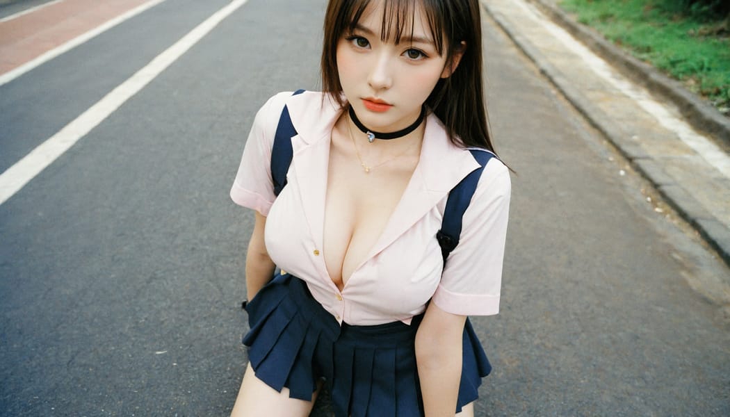 Tags: 21872187, SDXL
{"3": {"inputs": {"seed": 615500755969081, "steps": 64, "cfg": 7.51, "sampler_name": "dpmpp_2m", "scheduler": "karras", "denoise": 1.0, "model": ["27", 0], "positive": ["6", 0], "negative": ["7", 0], "latent_image": ["5", 0]}, "class_type": "KSampler"}, "4": {"inputs": {"ckpt_name": "helloworldxl.safetensors"}, "class_type": "CheckpointLoaderSimple"}, "5": {"inputs": {"width": 1344, "height": 768, "batch_size": 1}, "class_type": "EmptyLatentImage"}, "6": {"inputs": {"text": "28 year old girl, (sexy lips:1.05), (blush:1.12), (cute:1.03), (detailed face:1.01), (seductive facial expression:1.01), (temptress:1.10), (slim:1.09), (pale skin:1.05), (double eyelids:0.98), (eyelashes:0.99), (beautiful eyes:1.07), (seductive pose:1.12), (idol:0.97), (in a seductive pose:1.10), (large perky breasts:0.99), (cleavage:1.06), (thigh gap:0.96), (school uniform:1.02), choker, busy street, (natural looking skin:1.01), (RAW:1.09), (film:1.03), (portra:1.09), (soft lighting:1.02), (candid cinema:1.05), (textured skin:1.01), (skin fuzz:1.05), (detailed skin:1.03)", "clip": ["27", 1]}, "class_type": "CLIPTextEncode"}, "7": {"inputs": {"text": "(twisted:1.13), (worst quality:1.05), (open mouth:1.08), (low resolution:1.10), (watermark:1.08), (bad hands:1.07), (distorted:1.14)", "clip": ["27", 1]}, "class_type": "CLIPTextEncode"}, "8": {"inputs": {"samples": ["3", 0], "vae": ["4", 2]}, "class_type": "VAEDecode"}, "25": {"inputs": {"lora_name": "nudify_xl.safetensors", "strength_model": 0.26, "strength_clip": 0.38, "model": ["4", 0], "clip": ["4", 1]}, "class_type": "LoraLoader"}, "26": {"inputs": {"lora_name": "shirtlift_SDXL_v2.safetensors", "strength_model": 0.08, "strength_clip": 0.06, "model": ["25", 0], "clip": ["25", 1]}, "class_type": "LoraLoader"}, "27": {"inputs": {"lora_name": "PerfectEyesXL.safetensors", "strength_model": 0.06, "strength_clip": 0.0, "model": ["26", 0], "clip": ["26", 1]}, "class_type": "LoraLoader"}, "30": {"inputs": {"model_name": "4x_NMKD-Superscale-SP_178000_G.pth"}, "class_type": "UpscaleModelLoader"}, "31": {"inputs": {"upscale_model": ["30", 0], "image": ["8", 0]}, "class_type": "ImageUpscaleWithModel"}, "32": {"inputs": {"upscale_method": "lanczos", "scale_by": 0.5, "image": ["31", 0]}, "class_type": "ImageScaleBy"}, "33": {"inputs": {"pixels": ["32", 0], "vae": ["4", 2]}, "class_type": "VAEEncode"}, "34": {"inputs": {"seed": 615500755969081, "steps": 64, "cfg": 7.51, "sampler_name": "dpmpp_2m", "scheduler": "karras", "denoise": 0.3, "model": ["27", 0], "positive": ["6", 0], "negative": ["7", 0], "latent_image": ["33", 0]}, "class_type": "KSampler"}, "36": {"inputs": {"samples": ["34", 0], "vae": ["4", 2]}, "class_type": "VAEDecode"}, "39": {"inputs": {"filename_prefix": "comfyapi-1714581769905", "images": ["36", 0]}, "class_type": "SaveImage"}}