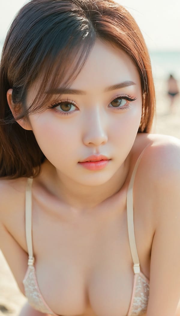 Tags: 21872187, SDXL
{"3": {"inputs": {"seed": 999870417849627, "steps": 32, "cfg": 7.35, "sampler_name": "dpmpp_2m", "scheduler": "karras", "denoise": 1.0, "model": ["27", 0], "positive": ["6", 0], "negative": ["7", 0], "latent_image": ["5", 0]}, "class_type": "KSampler"}, "4": {"inputs": {"ckpt_name": "juggernautxl.safetensors"}, "class_type": "CheckpointLoaderSimple"}, "5": {"inputs": {"width": 768, "height": 1344, "batch_size": 1}, "class_type": "EmptyLatentImage"}, "6": {"inputs": {"text": "18 year old girl, (japanese:1.01), (ukrainian:1.07), (detailed face:1.07), (eyelashes:0.98), (seductive pose:1.03), (cute:0.98), (double eyelids:0.97), (seductive facial expression:1.14), (blush:1.02), (sexy lips:1.10), (idol:1.03), (pale skin:1.12), (temptress:1.14), (beautiful eyes:1.06), (on all fours:1.02), (spreading ass cheeks:0.99), (from behind:1.03), (backboob:0.96), wearing (bikini:1.01) at a beach, (soft lighting:1.03), (natural looking skin:1.06), (detailed skin:1.07), (portra:1.00), (textured skin:1.02), (candid cinema:1.01), (RAW:1.00), (film:1.09), (skin fuzz:1.05)", "clip": ["27", 1]}, "class_type": "CLIPTextEncode"}, "7": {"inputs": {"text": "(watermark:1.10), (bad hands:1.05), (distorted:1.13), (low resolution:1.13), (twisted:1.06), (open mouth:1.09), (worst quality:1.08)", "clip": ["27", 1]}, "class_type": "CLIPTextEncode"}, "8": {"inputs": {"samples": ["3", 0], "vae": ["4", 2]}, "class_type": "VAEDecode"}, "25": {"inputs": {"lora_name": "nudify_xl.safetensors", "strength_model": 0.24, "strength_clip": 0.15, "model": ["4", 0], "clip": ["4", 1]}, "class_type": "LoraLoader"}, "26": {"inputs": {"lora_name": "shirtlift_SDXL_v2.safetensors", "strength_model": 0.01, "strength_clip": 0.14, "model": ["25", 0], "clip": ["25", 1]}, "class_type": "LoraLoader"}, "27": {"inputs": {"lora_name": "PerfectEyesXL.safetensors", "strength_model": 0.19, "strength_clip": 0.19, "model": ["26", 0], "clip": ["26", 1]}, "class_type": "LoraLoader"}, "30": {"inputs": {"model_name": "4x_NMKD-Superscale-SP_178000_G.pth"}, "class_type": "UpscaleModelLoader"}, "31": {"inputs": {"upscale_model": ["30", 0], "image": ["8", 0]}, "class_type": "ImageUpscaleWithModel"}, "32": {"inputs": {"upscale_method": "lanczos", "scale_by": 0.5, "image": ["31", 0]}, "class_type": "ImageScaleBy"}, "33": {"inputs": {"pixels": ["32", 0], "vae": ["4", 2]}, "class_type": "VAEEncode"}, "34": {"inputs": {"seed": 999870417849627, "steps": 32, "cfg": 7.35, "sampler_name": "dpmpp_2m", "scheduler": "karras", "denoise": 0.3, "model": ["27", 0], "positive": ["6", 0], "negative": ["7", 0], "latent_image": ["33", 0]}, "class_type": "KSampler"}, "36": {"inputs": {"samples": ["34", 0], "vae": ["4", 2]}, "class_type": "VAEDecode"}, "39": {"inputs": {"filename_prefix": "comfyapi-1731680673370", "images": ["36", 0]}, "class_type": "SaveImage"}}