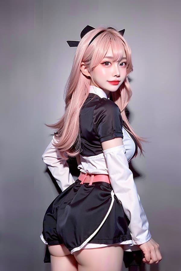 Tags: 21872187
<lora:koreanDollLikeness:0.72>, <lora:taiwanDollLikeness_v20:0.57>, <lora:YaeMiko_Test:0.75>, (ukrainian:0.94), maid cafe, stockings, (maid costume:0.98), choker, bowtie, headband, (pleated skirt:1.06), (perky ass:1.14), (exposed ass:1.01), (looking back:1.14), <lora:Addams:0.28>, extremely detailed eyes, extremely detailed face, cute, (photorealistic:1.18), seductive smile, double eyelids, pale skin, perky breasts, textured skin, sharp, tall, (long slim legs:0.93), delicate and beautiful girl, solo
Negative prompt: drawings, sketches, paintings, anime, (worst quality:2.20)
Steps: 64, Sampler: DPM++ 2M Karras, CFG scale: 7.14, Seed: 2638162290, Size: 512x768, Model hash: fc2511737a, Model: chilloutmix_NiPrunedFp32Fix, Seed resize from: -1x-1, Denoising strength: 0.45, Version: v1.2.1, Hires upscale: 2.0, Hires steps: 16, Hires upscaler: ESRGAN_4x