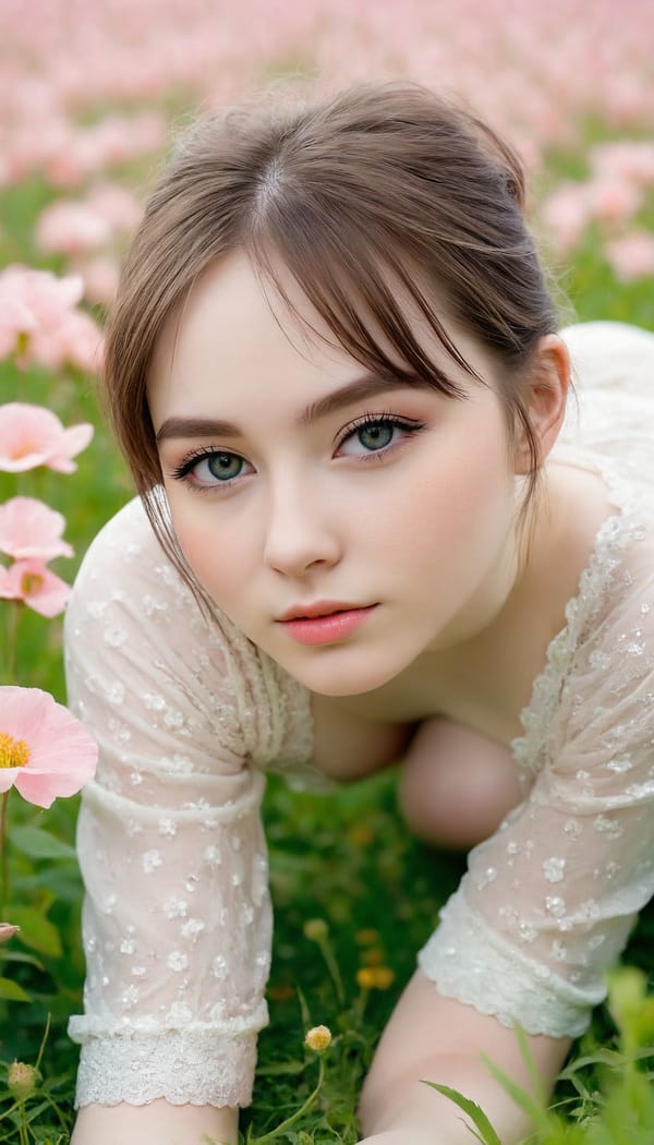 Tags: 21872187, SDXL
{"3": {"inputs": {"seed": 336435426547182, "steps": 64, "cfg": 6.64, "sampler_name": "dpmpp_2m", "scheduler": "karras", "denoise": 1.0, "model": ["27", 0], "positive": ["6", 0], "negative": ["7", 0], "latent_image": ["5", 0]}, "class_type": "KSampler"}, "4": {"inputs": {"ckpt_name": "juggernautXL_v8Rundiffusion.safetensors"}, "class_type": "CheckpointLoaderSimple"}, "5": {"inputs": {"width": 768, "height": 1344, "batch_size": 1}, "class_type": "EmptyLatentImage"}, "6": {"inputs": {"text": "23 year old girl, (irish:0.97), (seductive pose:0.95), (cute:0.95), (pale skin:1.02), (temptress:1.08), (slim:1.13), (sexy lips:1.11), (beautiful eyes:0.99), (seductive facial expression:1.05), (double eyelids:1.11), (eyelashes:0.97), (blush:0.98), (detailed face:1.00), (idol:1.05), (on all fours:1.11), (spreading ass cheeks:1.13), (from behind:1.12), (backboob:1.03), wearing (translucent clothes:1.10) on a flower field, (soft lighting:1.00), (textured skin:1.08), (natural looking skin:1.09), (detailed skin:1.08), (film:1.04), (candid cinema:1.04), (skin fuzz:1.05), (RAW:1.05), (portra:1.02)", "clip": ["27", 1]}, "class_type": "CLIPTextEncode"}, "7": {"inputs": {"text": "(open mouth:1.12), (twisted:1.10), (low resolution:1.13), (worst quality:1.10), (distorted:1.08), (watermark:1.06), (bad hands:1.11)", "clip": ["27", 1]}, "class_type": "CLIPTextEncode"}, "8": {"inputs": {"samples": ["3", 0], "vae": ["4", 2]}, "class_type": "VAEDecode"}, "25": {"inputs": {"lora_name": "nudify_xl.safetensors", "strength_model": 0.1, "strength_clip": 0.14, "model": ["4", 0], "clip": ["4", 1]}, "class_type": "LoraLoader"}, "26": {"inputs": {"lora_name": "shirtlift_SDXL_v2.safetensors", "strength_model": 0.1, "strength_clip": 0.01, "model": ["25", 0], "clip": ["25", 1]}, "class_type": "LoraLoader"}, "27": {"inputs": {"lora_name": "PerfectEyesXL.safetensors", "strength_model": 0.02, "strength_clip": 0.17, "model": ["26", 0], "clip": ["26", 1]}, "class_type": "LoraLoader"}, "30": {"inputs": {"model_name": "4x_NMKD-Superscale-SP_178000_G.pth"}, "class_type": "UpscaleModelLoader"}, "31": {"inputs": {"upscale_model": ["30", 0], "image": ["8", 0]}, "class_type": "ImageUpscaleWithModel"}, "32": {"inputs": {"upscale_method": "lanczos", "scale_by": 0.5, "image": ["31", 0]}, "class_type": "ImageScaleBy"}, "33": {"inputs": {"pixels": ["32", 0], "vae": ["4", 2]}, "class_type": "VAEEncode"}, "34": {"inputs": {"seed": 336435426547182, "steps": 64, "cfg": 6.64, "sampler_name": "dpmpp_2m", "scheduler": "karras", "denoise": 0.3, "model": ["27", 0], "positive": ["6", 0], "negative": ["7", 0], "latent_image": ["33", 0]}, "class_type": "KSampler"}, "36": {"inputs": {"samples": ["34", 0], "vae": ["4", 2]}, "class_type": "VAEDecode"}, "39": {"inputs": {"filename_prefix": "comfyapi-1707527907814", "images": ["36", 0]}, "class_type": "SaveImage"}}