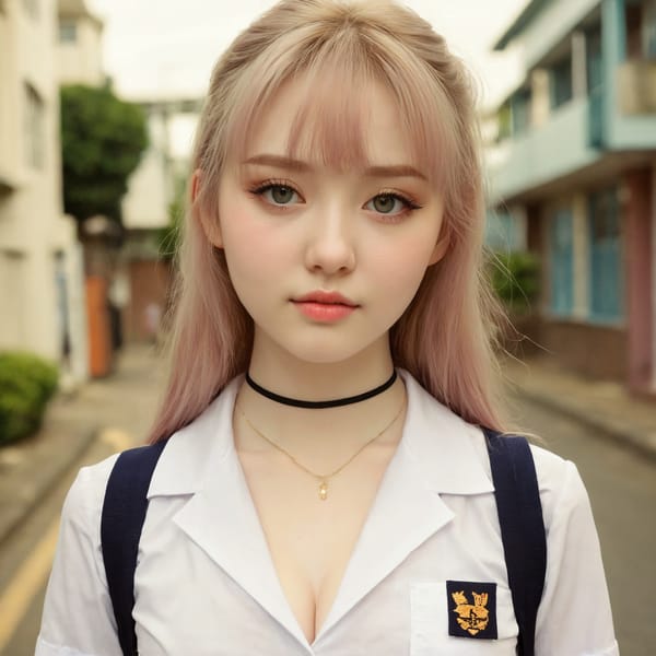 Tags: 21872187, SDXL
{"3": {"inputs": {"seed": 615769709962320, "steps": 32, "cfg": 5.37, "sampler_name": "dpmpp_2m", "scheduler": "karras", "denoise": 1.0, "model": ["27", 0], "positive": ["6", 0], "negative": ["7", 0], "latent_image": ["5", 0]}, "class_type": "KSampler"}, "4": {"inputs": {"ckpt_name": "juggernautxl.safetensors"}, "class_type": "CheckpointLoaderSimple"}, "5": {"inputs": {"width": 1024, "height": 1024, "batch_size": 1}, "class_type": "EmptyLatentImage"}, "6": {"inputs": {"text": "18 year old girl, (double eyelids:1.04), (sexy lips:1.09), (blush:1.07), (cute:1.06), (pale skin:1.14), (beautiful eyes:1.00), (seductive facial expression:0.98), (detailed face:1.08), (eyelashes:1.05), (temptress:1.10), (seductive pose:1.08), (in a seductive pose:1.11), (large perky breasts:1.13), (cleavage:1.02), (thigh gap:1.01), (school uniform:1.12), choker, busy street, (film:1.00), (natural looking skin:1.05), (RAW:1.01), (skin fuzz:1.01), (textured skin:1.02), (soft lighting:1.00), (detailed skin:1.02), (portra:1.05), (candid cinema:1.03)", "clip": ["27", 1]}, "class_type": "CLIPTextEncode"}, "7": {"inputs": {"text": "(bad hands:1.05), (watermark:1.10), (open mouth:1.13), (worst quality:1.13), (twisted:1.12), (low resolution:1.09), (distorted:1.05)", "clip": ["27", 1]}, "class_type": "CLIPTextEncode"}, "8": {"inputs": {"samples": ["3", 0], "vae": ["4", 2]}, "class_type": "VAEDecode"}, "25": {"inputs": {"lora_name": "nudify_xl.safetensors", "strength_model": 0.38, "strength_clip": 0.24, "model": ["4", 0], "clip": ["4", 1]}, "class_type": "LoraLoader"}, "26": {"inputs": {"lora_name": "shirtlift_SDXL_v2.safetensors", "strength_model": 0.11, "strength_clip": 0.0, "model": ["25", 0], "clip": ["25", 1]}, "class_type": "LoraLoader"}, "27": {"inputs": {"lora_name": "PerfectEyesXL.safetensors", "strength_model": 0.0, "strength_clip": 0.1, "model": ["26", 0], "clip": ["26", 1]}, "class_type": "LoraLoader"}, "30": {"inputs": {"model_name": "4x_NMKD-Superscale-SP_178000_G.pth"}, "class_type": "UpscaleModelLoader"}, "31": {"inputs": {"upscale_model": ["30", 0], "image": ["8", 0]}, "class_type": "ImageUpscaleWithModel"}, "32": {"inputs": {"upscale_method": "lanczos", "scale_by": 0.5, "image": ["31", 0]}, "class_type": "ImageScaleBy"}, "33": {"inputs": {"pixels": ["32", 0], "vae": ["4", 2]}, "class_type": "VAEEncode"}, "34": {"inputs": {"seed": 615769709962320, "steps": 32, "cfg": 5.37, "sampler_name": "dpmpp_2m", "scheduler": "karras", "denoise": 0.3, "model": ["27", 0], "positive": ["6", 0], "negative": ["7", 0], "latent_image": ["33", 0]}, "class_type": "KSampler"}, "36": {"inputs": {"samples": ["34", 0], "vae": ["4", 2]}, "class_type": "VAEDecode"}, "39": {"inputs": {"filename_prefix": "comfyapi-1725063545076", "images": ["36", 0]}, "class_type": "SaveImage"}}