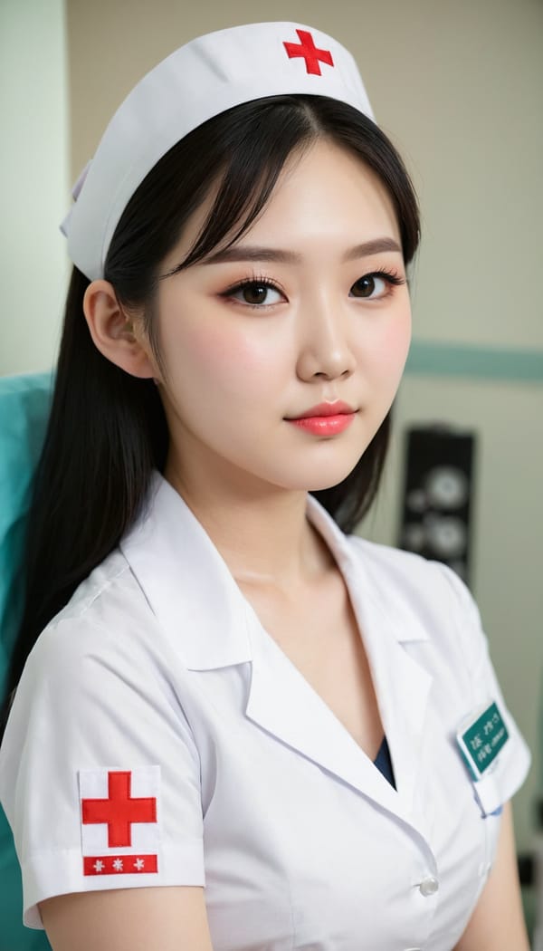 Tags: 21872187, SDXL
{"3": {"inputs": {"seed": 772764527266428, "steps": 32, "cfg": 7.05, "sampler_name": "dpmpp_2m", "scheduler": "karras", "denoise": 1.0, "model": ["27", 0], "positive": ["6", 0], "negative": ["7", 0], "latent_image": ["5", 0]}, "class_type": "KSampler"}, "4": {"inputs": {"ckpt_name": "juggernautXL_v8Rundiffusion.safetensors"}, "class_type": "CheckpointLoaderSimple"}, "5": {"inputs": {"width": 768, "height": 1344, "batch_size": 1}, "class_type": "EmptyLatentImage"}, "6": {"inputs": {"text": "24 year old girl, (chinese:1.08), (korean:1.08), (idol:1.08), (cute:1.09), (beautiful eyes:1.02), (blush:0.97), (seductive pose:1.13), (pale skin:1.00), (sexy lips:1.11), (eyelashes:1.09), (temptress:1.01), (slim:0.98), (double eyelids:1.06), (seductive facial expression:1.00), (detailed face:0.98), (perky ass:0.99), (exposed ass:1.04), (looking back:1.04), (sexy ass:0.98), (thigh gap:1.08), (nurse in uniform:1.13) working in a hospital ward, (RAW:1.02), (detailed skin:1.08), (skin fuzz:1.03), (film:1.01), (soft lighting:1.03), (textured skin:1.07), (natural looking skin:1.04), (portra:1.04), (candid cinema:1.05)", "clip": ["27", 1]}, "class_type": "CLIPTextEncode"}, "7": {"inputs": {"text": "(twisted:1.06), (distorted:1.14), (worst quality:1.08), (open mouth:1.13), (bad hands:1.11), (low resolution:1.14), (watermark:1.09)", "clip": ["27", 1]}, "class_type": "CLIPTextEncode"}, "8": {"inputs": {"samples": ["3", 0], "vae": ["4", 2]}, "class_type": "VAEDecode"}, "25": {"inputs": {"lora_name": "nudify_xl.safetensors", "strength_model": 0.33, "strength_clip": 0.15, "model": ["4", 0], "clip": ["4", 1]}, "class_type": "LoraLoader"}, "26": {"inputs": {"lora_name": "shirtlift_SDXL_v2.safetensors", "strength_model": 0.04, "strength_clip": 0.19, "model": ["25", 0], "clip": ["25", 1]}, "class_type": "LoraLoader"}, "27": {"inputs": {"lora_name": "PerfectEyesXL.safetensors", "strength_model": 0.16, "strength_clip": 0.03, "model": ["26", 0], "clip": ["26", 1]}, "class_type": "LoraLoader"}, "30": {"inputs": {"model_name": "4x_NMKD-Superscale-SP_178000_G.pth"}, "class_type": "UpscaleModelLoader"}, "31": {"inputs": {"upscale_model": ["30", 0], "image": ["8", 0]}, "class_type": "ImageUpscaleWithModel"}, "32": {"inputs": {"upscale_method": "lanczos", "scale_by": 0.5, "image": ["31", 0]}, "class_type": "ImageScaleBy"}, "33": {"inputs": {"pixels": ["32", 0], "vae": ["4", 2]}, "class_type": "VAEEncode"}, "34": {"inputs": {"seed": 772764527266428, "steps": 32, "cfg": 7.05, "sampler_name": "dpmpp_2m", "scheduler": "karras", "denoise": 0.3, "model": ["27", 0], "positive": ["6", 0], "negative": ["7", 0], "latent_image": ["33", 0]}, "class_type": "KSampler"}, "36": {"inputs": {"samples": ["34", 0], "vae": ["4", 2]}, "class_type": "VAEDecode"}, "39": {"inputs": {"filename_prefix": "comfyapi-1707343670486", "images": ["36", 0]}, "class_type": "SaveImage"}}