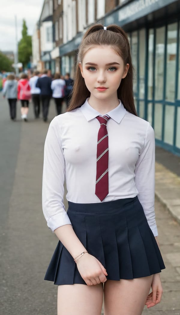 Tags: 21872187, SDXL
{"3": {"inputs": {"seed": 163482422411017, "steps": 32, "cfg": 5.45, "sampler_name": "dpmpp_2m", "scheduler": "karras", "denoise": 1.0, "model": ["27", 0], "positive": ["6", 0], "negative": ["7", 0], "latent_image": ["5", 0]}, "class_type": "KSampler"}, "4": {"inputs": {"ckpt_name": "juggernautXL_v8Rundiffusion.safetensors"}, "class_type": "CheckpointLoaderSimple"}, "5": {"inputs": {"width": 768, "height": 1344, "batch_size": 1}, "class_type": "EmptyLatentImage"}, "6": {"inputs": {"text": "18 year old girl, (irish:1.14), (seductive pose:1.11), (temptress:0.95), (pale skin:1.10), (idol:1.05), (seductive facial expression:1.03), (beautiful eyes:1.07), (cute:1.03), (double eyelids:0.97), (blush:1.10), (slim:0.95), (detailed face:1.03), (sexy lips:1.01), (eyelashes:1.06), (perky ass:1.13), (exposed ass:1.14), (looking back:1.10), (sexy ass:1.00), (thigh gap:1.06), (school uniform:1.12), choker, busy street, (portra:1.00), (soft lighting:1.06), (detailed skin:1.08), (textured skin:1.00), (RAW:1.05), (candid cinema:1.01), (film:1.03), (skin fuzz:1.04), (natural looking skin:1.05)", "clip": ["27", 1]}, "class_type": "CLIPTextEncode"}, "7": {"inputs": {"text": "(open mouth:1.12), (twisted:1.06), (low resolution:1.06), (distorted:1.12), (worst quality:1.14), (watermark:1.06), (bad hands:1.11)", "clip": ["27", 1]}, "class_type": "CLIPTextEncode"}, "8": {"inputs": {"samples": ["3", 0], "vae": ["4", 2]}, "class_type": "VAEDecode"}, "25": {"inputs": {"lora_name": "nudify_xl.safetensors", "strength_model": 0.18, "strength_clip": 0.34, "model": ["4", 0], "clip": ["4", 1]}, "class_type": "LoraLoader"}, "26": {"inputs": {"lora_name": "shirtlift_SDXL_v2.safetensors", "strength_model": 0.17, "strength_clip": 0.05, "model": ["25", 0], "clip": ["25", 1]}, "class_type": "LoraLoader"}, "27": {"inputs": {"lora_name": "PerfectEyesXL.safetensors", "strength_model": 0.12, "strength_clip": 0.15, "model": ["26", 0], "clip": ["26", 1]}, "class_type": "LoraLoader"}, "30": {"inputs": {"model_name": "4x_NMKD-Superscale-SP_178000_G.pth"}, "class_type": "UpscaleModelLoader"}, "31": {"inputs": {"upscale_model": ["30", 0], "image": ["8", 0]}, "class_type": "ImageUpscaleWithModel"}, "32": {"inputs": {"upscale_method": "lanczos", "scale_by": 0.5, "image": ["31", 0]}, "class_type": "ImageScaleBy"}, "33": {"inputs": {"pixels": ["32", 0], "vae": ["4", 2]}, "class_type": "VAEEncode"}, "34": {"inputs": {"seed": 163482422411017, "steps": 32, "cfg": 5.45, "sampler_name": "dpmpp_2m", "scheduler": "karras", "denoise": 0.3, "model": ["27", 0], "positive": ["6", 0], "negative": ["7", 0], "latent_image": ["33", 0]}, "class_type": "KSampler"}, "36": {"inputs": {"samples": ["34", 0], "vae": ["4", 2]}, "class_type": "VAEDecode"}, "39": {"inputs": {"filename_prefix": "comfyapi-1707750988567", "images": ["36", 0]}, "class_type": "SaveImage"}}