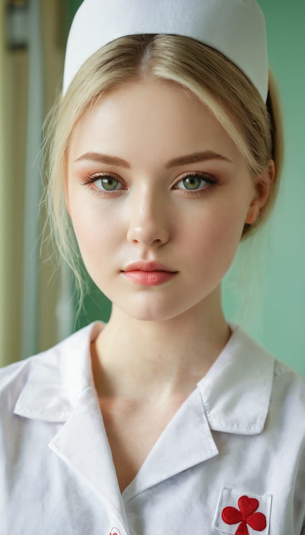 Tags: 21872187, SDXL
{"3": {"inputs": {"seed": 402496756579722, "steps": 32, "cfg": 6.41, "sampler_name": "dpmpp_2m", "scheduler": "karras", "denoise": 1.0, "model": ["27", 0], "positive": ["6", 0], "negative": ["7", 0], "latent_image": ["5", 0]}, "class_type": "KSampler"}, "4": {"inputs": {"ckpt_name": "juggernautxl.safetensors"}, "class_type": "CheckpointLoaderSimple"}, "5": {"inputs": {"width": 768, "height": 1344, "batch_size": 1}, "class_type": "EmptyLatentImage"}, "6": {"inputs": {"text": "19 year old girl, (irish:1.04), (ukrainian:1.14), (temptress:1.03), (sexy lips:0.96), (seductive facial expression:1.04), (cute:0.97), (pale skin:1.02), (slim:1.07), (detailed face:0.98), (beautiful eyes:1.08), (blush:1.08), (double eyelids:1.00), (seductive pose:1.14), (idol:1.11), (in a seductive pose:1.02), (large perky breasts:0.96), (cleavage:0.98), (thigh gap:0.96), (nurse in uniform:1.13) working in a hospital ward, (candid cinema:1.07), (textured skin:1.04), (natural looking skin:1.06), (portra:1.01), (soft lighting:1.07), (skin fuzz:1.06), (detailed skin:1.01), (RAW:1.05), (film:1.04)", "clip": ["27", 1]}, "class_type": "CLIPTextEncode"}, "7": {"inputs": {"text": "(watermark:1.10), (bad hands:1.06), (distorted:1.10), (open mouth:1.12), (worst quality:1.11), (twisted:1.06), (low resolution:1.14)", "clip": ["27", 1]}, "class_type": "CLIPTextEncode"}, "8": {"inputs": {"samples": ["3", 0], "vae": ["4", 2]}, "class_type": "VAEDecode"}, "25": {"inputs": {"lora_name": "nudify_xl.safetensors", "strength_model": 0.27, "strength_clip": 0.2, "model": ["4", 0], "clip": ["4", 1]}, "class_type": "LoraLoader"}, "26": {"inputs": {"lora_name": "shirtlift_SDXL_v2.safetensors", "strength_model": 0.14, "strength_clip": 0.04, "model": ["25", 0], "clip": ["25", 1]}, "class_type": "LoraLoader"}, "27": {"inputs": {"lora_name": "PerfectEyesXL.safetensors", "strength_model": 0.05, "strength_clip": 0.03, "model": ["26", 0], "clip": ["26", 1]}, "class_type": "LoraLoader"}, "30": {"inputs": {"model_name": "4x_NMKD-Superscale-SP_178000_G.pth"}, "class_type": "UpscaleModelLoader"}, "31": {"inputs": {"upscale_model": ["30", 0], "image": ["8", 0]}, "class_type": "ImageUpscaleWithModel"}, "32": {"inputs": {"upscale_method": "lanczos", "scale_by": 0.5, "image": ["31", 0]}, "class_type": "ImageScaleBy"}, "33": {"inputs": {"pixels": ["32", 0], "vae": ["4", 2]}, "class_type": "VAEEncode"}, "34": {"inputs": {"seed": 402496756579722, "steps": 32, "cfg": 6.41, "sampler_name": "dpmpp_2m", "scheduler": "karras", "denoise": 0.3, "model": ["27", 0], "positive": ["6", 0], "negative": ["7", 0], "latent_image": ["33", 0]}, "class_type": "KSampler"}, "36": {"inputs": {"samples": ["34", 0], "vae": ["4", 2]}, "class_type": "VAEDecode"}, "39": {"inputs": {"filename_prefix": "comfyapi-1716132164752", "images": ["36", 0]}, "class_type": "SaveImage"}}