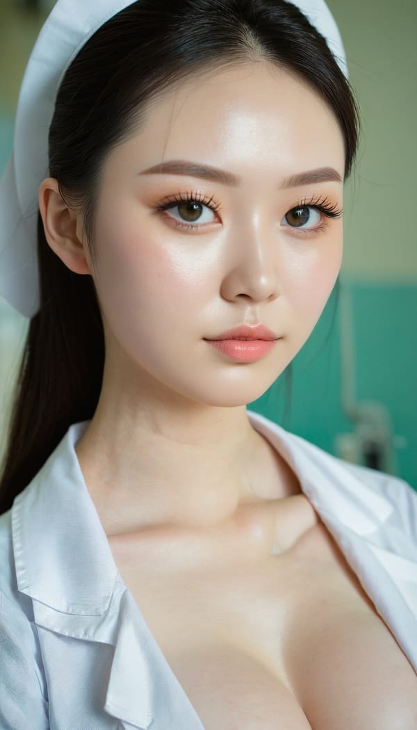 Tags: 21872187, SDXL
{"3": {"inputs": {"seed": 934113970713579, "steps": 64, "cfg": 7.97, "sampler_name": "dpmpp_2m", "scheduler": "karras", "denoise": 1.0, "model": ["27", 0], "positive": ["6", 0], "negative": ["7", 0], "latent_image": ["5", 0]}, "class_type": "KSampler"}, "4": {"inputs": {"ckpt_name": "juggernautxl.safetensors"}, "class_type": "CheckpointLoaderSimple"}, "5": {"inputs": {"width": 768, "height": 1344, "batch_size": 1}, "class_type": "EmptyLatentImage"}, "6": {"inputs": {"text": "27 year old girl, (ukrainian:1.00), (chinese:0.97), (pale skin:1.14), (eyelashes:1.05), (blush:1.03), (seductive facial expression:1.06), (sexy lips:0.95), (temptress:0.99), (slim:1.11), (seductive pose:1.07), (cute:1.04), (detailed face:1.10), (double eyelids:0.95), (idol:0.97), (beautiful eyes:1.14), (in a seductive pose:1.07), (large perky breasts:1.08), (cleavage:0.95), (thigh gap:0.98), (nurse in uniform:1.10) working in a hospital ward, (candid cinema:1.04), (soft lighting:1.06), (film:1.05), (detailed skin:1.00), (RAW:1.05), (skin fuzz:1.04), (natural looking skin:1.06), (portra:1.00), (textured skin:1.08)", "clip": ["27", 1]}, "class_type": "CLIPTextEncode"}, "7": {"inputs": {"text": "(distorted:1.05), (open mouth:1.14), (bad hands:1.10), (worst quality:1.12), (low resolution:1.12), (watermark:1.12), (twisted:1.09)", "clip": ["27", 1]}, "class_type": "CLIPTextEncode"}, "8": {"inputs": {"samples": ["3", 0], "vae": ["4", 2]}, "class_type": "VAEDecode"}, "25": {"inputs": {"lora_name": "nudify_xl.safetensors", "strength_model": 0.38, "strength_clip": 0.17, "model": ["4", 0], "clip": ["4", 1]}, "class_type": "LoraLoader"}, "26": {"inputs": {"lora_name": "shirtlift_SDXL_v2.safetensors", "strength_model": 0.11, "strength_clip": 0.17, "model": ["25", 0], "clip": ["25", 1]}, "class_type": "LoraLoader"}, "27": {"inputs": {"lora_name": "PerfectEyesXL.safetensors", "strength_model": 0.0, "strength_clip": 0.07, "model": ["26", 0], "clip": ["26", 1]}, "class_type": "LoraLoader"}, "30": {"inputs": {"model_name": "4x_NMKD-Superscale-SP_178000_G.pth"}, "class_type": "UpscaleModelLoader"}, "31": {"inputs": {"upscale_model": ["30", 0], "image": ["8", 0]}, "class_type": "ImageUpscaleWithModel"}, "32": {"inputs": {"upscale_method": "lanczos", "scale_by": 0.5, "image": ["31", 0]}, "class_type": "ImageScaleBy"}, "33": {"inputs": {"pixels": ["32", 0], "vae": ["4", 2]}, "class_type": "VAEEncode"}, "34": {"inputs": {"seed": 934113970713579, "steps": 64, "cfg": 7.97, "sampler_name": "dpmpp_2m", "scheduler": "karras", "denoise": 0.3, "model": ["27", 0], "positive": ["6", 0], "negative": ["7", 0], "latent_image": ["33", 0]}, "class_type": "KSampler"}, "36": {"inputs": {"samples": ["34", 0], "vae": ["4", 2]}, "class_type": "VAEDecode"}, "39": {"inputs": {"filename_prefix": "comfyapi-1715893286663", "images": ["36", 0]}, "class_type": "SaveImage"}}